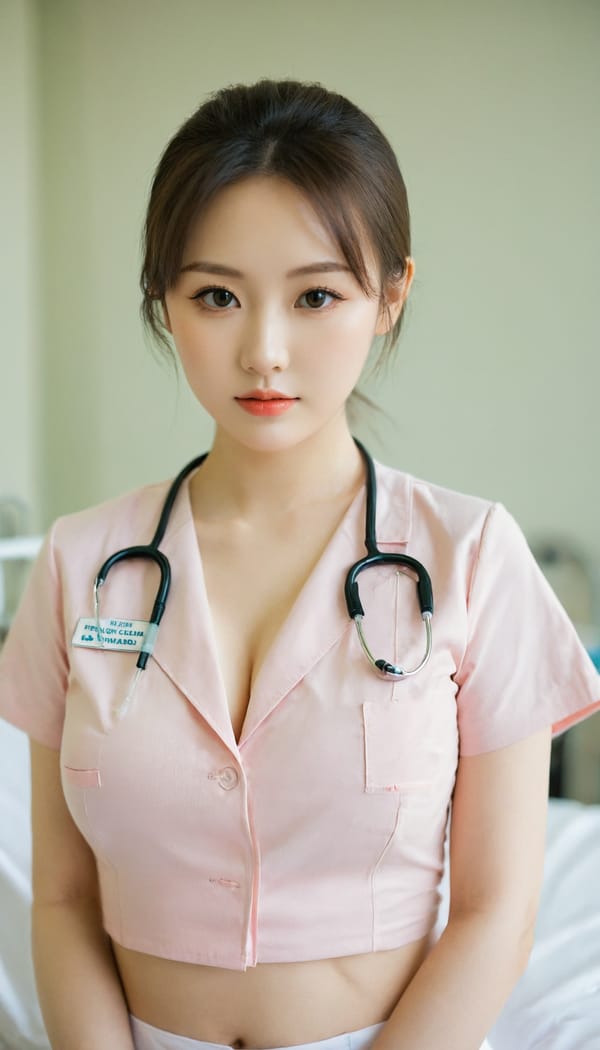 Tags: 21872187, SDXL
{"3": {"inputs": {"seed": 210908807711210, "steps": 32, "cfg": 5.32, "sampler_name": "dpmpp_2m", "scheduler": "karras", "denoise": 1.0, "model": ["27", 0], "positive": ["6", 0], "negative": ["7", 0], "latent_image": ["5", 0]}, "class_type": "KSampler"}, "4": {"inputs": {"ckpt_name": "leosamsHelloworldSDXL_helloworldSDXL32DPO.safetensors"}, "class_type": "CheckpointLoaderSimple"}, "5": {"inputs": {"width": 768, "height": 1344, "batch_size": 1}, "class_type": "EmptyLatentImage"}, "6": {"inputs": {"text": "20 year old girl, (irish:1.07), (taiwanese:0.98), (seductive pose:1.08), (detailed face:0.96), (temptress:0.95), (cute:0.98), (beautiful eyes:1.10), (seductive facial expression:0.96), (sexy lips:1.03), (blush:0.96), (eyelashes:1.13), (double eyelids:1.04), (pale skin:0.96), (slim:0.96), (in a seductive pose:0.97), (large perky breasts:1.02), (cleavage:0.96), (thigh gap:0.98), (nurse in uniform:1.11) working in a hospital ward, (RAW:1.02), (natural looking skin:1.00), (detailed skin:1.08), (skin fuzz:1.06), (portra:1.00), (film:1.00), (candid cinema:1.03), (soft lighting:1.07), (textured skin:1.09)", "clip": ["27", 1]}, "class_type": "CLIPTextEncode"}, "7": {"inputs": {"text": "(worst quality:1.10), (twisted:1.12), (distorted:1.07), (bad hands:1.09), (watermark:1.11), (open mouth:1.06), (low resolution:1.10)", "clip": ["27", 1]}, "class_type": "CLIPTextEncode"}, "8": {"inputs": {"samples": ["3", 0], "vae": ["4", 2]}, "class_type": "VAEDecode"}, "25": {"inputs": {"lora_name": "nudify_xl.safetensors", "strength_model": 0.26, "strength_clip": 0.25, "model": ["4", 0], "clip": ["4", 1]}, "class_type": "LoraLoader"}, "26": {"inputs": {"lora_name": "shirtlift_SDXL_v2.safetensors", "strength_model": 0.14, "strength_clip": 0.19, "model": ["25", 0], "clip": ["25", 1]}, "class_type": "LoraLoader"}, "27": {"inputs": {"lora_name": "PerfectEyesXL.safetensors", "strength_model": 0.09, "strength_clip": 0.07, "model": ["26", 0], "clip": ["26", 1]}, "class_type": "LoraLoader"}, "30": {"inputs": {"model_name": "4x_NMKD-Superscale-SP_178000_G.pth"}, "class_type": "UpscaleModelLoader"}, "31": {"inputs": {"upscale_model": ["30", 0], "image": ["8", 0]}, "class_type": "ImageUpscaleWithModel"}, "32": {"inputs": {"upscale_method": "lanczos", "scale_by": 0.5, "image": ["31", 0]}, "class_type": "ImageScaleBy"}, "33": {"inputs": {"pixels": ["32", 0], "vae": ["4", 2]}, "class_type": "VAEEncode"}, "34": {"inputs": {"seed": 210908807711210, "steps": 32, "cfg": 5.32, "sampler_name": "dpmpp_2m", "scheduler": "karras", "denoise": 0.3, "model": ["27", 0], "positive": ["6", 0], "negative": ["7", 0], "latent_image": ["33", 0]}, "class_type": "KSampler"}, "36": {"inputs": {"samples": ["34", 0], "vae": ["4", 2]}, "class_type": "VAEDecode"}, "39": {"inputs": {"filename_prefix": "comfyapi-1708037659970", "images": ["36", 0]}, "class_type": "SaveImage"}}