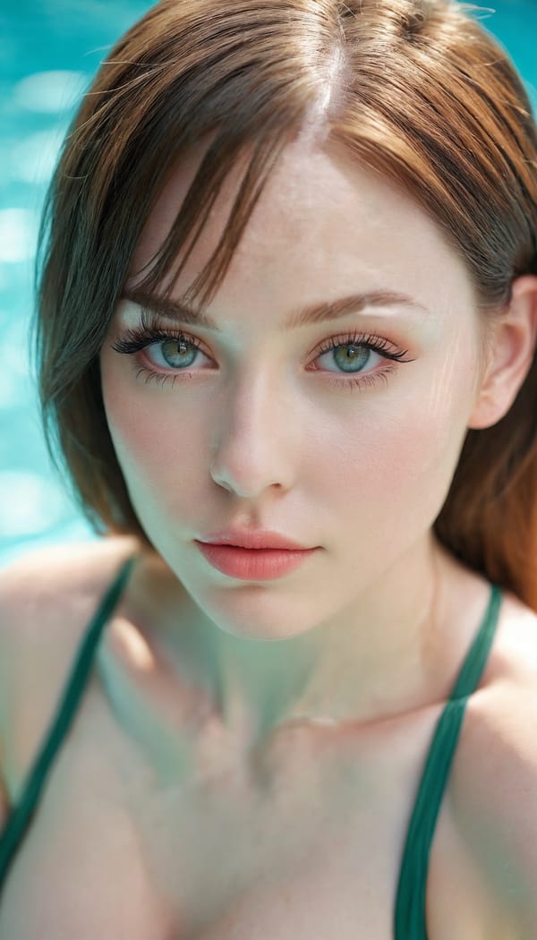 Tags: 21872187, SDXL
{"3": {"inputs": {"seed": 567927601806663, "steps": 64, "cfg": 6.85, "sampler_name": "dpmpp_2m", "scheduler": "karras", "denoise": 1.0, "model": ["27", 0], "positive": ["6", 0], "negative": ["7", 0], "latent_image": ["5", 0]}, "class_type": "KSampler"}, "4": {"inputs": {"ckpt_name": "juggernautxl.safetensors"}, "class_type": "CheckpointLoaderSimple"}, "5": {"inputs": {"width": 768, "height": 1344, "batch_size": 1}, "class_type": "EmptyLatentImage"}, "6": {"inputs": {"text": "25 year old girl, (irish:1.10), (ukrainian:1.11), (sexy lips:1.07), (blush:1.01), (pale skin:1.04), (beautiful eyes:0.96), (seductive facial expression:1.11), (eyelashes:1.11), (double eyelids:1.02), (temptress:1.13), (detailed face:1.13), (seductive pose:0.95), (idol:0.98), (in a seductive pose:0.97), (large perky breasts:0.95), (cleavage:1.08), (thigh gap:1.11), (in a swimsuit:1.00) at a pool, (detailed skin:1.03), (soft lighting:1.07), (portra:1.08), (textured skin:1.08), (candid cinema:1.00), (film:1.04), (RAW:1.05), (skin fuzz:1.04), (natural looking skin:1.05)", "clip": ["27", 1]}, "class_type": "CLIPTextEncode"}, "7": {"inputs": {"text": "(watermark:1.08), (distorted:1.11), (open mouth:1.06), (bad hands:1.10), (worst quality:1.05), (twisted:1.12), (low resolution:1.12)", "clip": ["27", 1]}, "class_type": "CLIPTextEncode"}, "8": {"inputs": {"samples": ["3", 0], "vae": ["4", 2]}, "class_type": "VAEDecode"}, "25": {"inputs": {"lora_name": "nudify_xl.safetensors", "strength_model": 0.07, "strength_clip": 0.2, "model": ["4", 0], "clip": ["4", 1]}, "class_type": "LoraLoader"}, "26": {"inputs": {"lora_name": "shirtlift_SDXL_v2.safetensors", "strength_model": 0.05, "strength_clip": 0.07, "model": ["25", 0], "clip": ["25", 1]}, "class_type": "LoraLoader"}, "27": {"inputs": {"lora_name": "PerfectEyesXL.safetensors", "strength_model": 0.09, "strength_clip": 0.02, "model": ["26", 0], "clip": ["26", 1]}, "class_type": "LoraLoader"}, "30": {"inputs": {"model_name": "4x_NMKD-Superscale-SP_178000_G.pth"}, "class_type": "UpscaleModelLoader"}, "31": {"inputs": {"upscale_model": ["30", 0], "image": ["8", 0]}, "class_type": "ImageUpscaleWithModel"}, "32": {"inputs": {"upscale_method": "lanczos", "scale_by": 0.5, "image": ["31", 0]}, "class_type": "ImageScaleBy"}, "33": {"inputs": {"pixels": ["32", 0], "vae": ["4", 2]}, "class_type": "VAEEncode"}, "34": {"inputs": {"seed": 567927601806663, "steps": 64, "cfg": 6.85, "sampler_name": "dpmpp_2m", "scheduler": "karras", "denoise": 0.3, "model": ["27", 0], "positive": ["6", 0], "negative": ["7", 0], "latent_image": ["33", 0]}, "class_type": "KSampler"}, "36": {"inputs": {"samples": ["34", 0], "vae": ["4", 2]}, "class_type": "VAEDecode"}, "39": {"inputs": {"filename_prefix": "comfyapi-1733112979375", "images": ["36", 0]}, "class_type": "SaveImage"}}