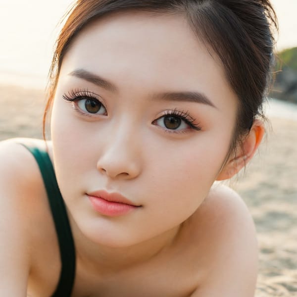 Tags: 21872187, SDXL
{"3": {"inputs": {"seed": 658324845759190, "steps": 32, "cfg": 5.73, "sampler_name": "dpmpp_2m", "scheduler": "karras", "denoise": 1.0, "model": ["27", 0], "positive": ["6", 0], "negative": ["7", 0], "latent_image": ["5", 0]}, "class_type": "KSampler"}, "4": {"inputs": {"ckpt_name": "juggernautXL_v8Rundiffusion.safetensors"}, "class_type": "CheckpointLoaderSimple"}, "5": {"inputs": {"width": 1024, "height": 1024, "batch_size": 1}, "class_type": "EmptyLatentImage"}, "6": {"inputs": {"text": "22 year old girl, (taiwanese:1.09), (irish:1.05), (eyelashes:1.04), (seductive pose:0.97), (blush:1.02), (slim:1.01), (detailed face:0.96), (seductive facial expression:1.05), (pale skin:1.01), (sexy lips:1.12), (cute:1.09), (idol:1.06), (beautiful eyes:1.06), (double eyelids:1.02), (temptress:0.96), (perky ass:0.95), (exposed ass:1.05), (looking back:1.08), (sexy ass:1.06), (thigh gap:1.12), wearing (bikini:0.97) at a beach, (candid cinema:1.06), (natural looking skin:1.05), (portra:1.06), (skin fuzz:1.01), (RAW:1.08), (soft lighting:1.09), (textured skin:1.05), (detailed skin:1.04), (film:1.06)", "clip": ["27", 1]}, "class_type": "CLIPTextEncode"}, "7": {"inputs": {"text": "(open mouth:1.13), (worst quality:1.12), (bad hands:1.12), (watermark:1.09), (distorted:1.07), (low resolution:1.06), (twisted:1.10)", "clip": ["27", 1]}, "class_type": "CLIPTextEncode"}, "8": {"inputs": {"samples": ["3", 0], "vae": ["4", 2]}, "class_type": "VAEDecode"}, "25": {"inputs": {"lora_name": "nudify_xl.safetensors", "strength_model": 0.29, "strength_clip": 0.06, "model": ["4", 0], "clip": ["4", 1]}, "class_type": "LoraLoader"}, "26": {"inputs": {"lora_name": "shirtlift_SDXL_v2.safetensors", "strength_model": 0.02, "strength_clip": 0.0, "model": ["25", 0], "clip": ["25", 1]}, "class_type": "LoraLoader"}, "27": {"inputs": {"lora_name": "PerfectEyesXL.safetensors", "strength_model": 0.06, "strength_clip": 0.01, "model": ["26", 0], "clip": ["26", 1]}, "class_type": "LoraLoader"}, "30": {"inputs": {"model_name": "4x_NMKD-Superscale-SP_178000_G.pth"}, "class_type": "UpscaleModelLoader"}, "31": {"inputs": {"upscale_model": ["30", 0], "image": ["8", 0]}, "class_type": "ImageUpscaleWithModel"}, "32": {"inputs": {"upscale_method": "lanczos", "scale_by": 0.5, "image": ["31", 0]}, "class_type": "ImageScaleBy"}, "33": {"inputs": {"pixels": ["32", 0], "vae": ["4", 2]}, "class_type": "VAEEncode"}, "34": {"inputs": {"seed": 658324845759190, "steps": 32, "cfg": 5.73, "sampler_name": "dpmpp_2m", "scheduler": "karras", "denoise": 0.3, "model": ["27", 0], "positive": ["6", 0], "negative": ["7", 0], "latent_image": ["33", 0]}, "class_type": "KSampler"}, "36": {"inputs": {"samples": ["34", 0], "vae": ["4", 2]}, "class_type": "VAEDecode"}, "39": {"inputs": {"filename_prefix": "comfyapi-1707404464664", "images": ["36", 0]}, "class_type": "SaveImage"}}