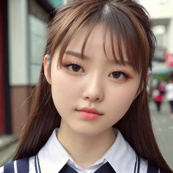 Tags: 21872187, SDXL
{"3": {"inputs": {"seed": 409519951135906, "steps": 64, "cfg": 6.99, "sampler_name": "dpmpp_2m", "scheduler": "karras", "denoise": 1.0, "model": ["27", 0], "positive": ["6", 0], "negative": ["7", 0], "latent_image": ["5", 0]}, "class_type": "KSampler"}, "4": {"inputs": {"ckpt_name": "juggernautxl.safetensors"}, "class_type": "CheckpointLoaderSimple"}, "5": {"inputs": {"width": 1024, "height": 1024, "batch_size": 1}, "class_type": "EmptyLatentImage"}, "6": {"inputs": {"text": "19 year old girl, (japanese:1.00), (irish:0.97), (sexy lips:1.02), (seductive pose:1.03), (double eyelids:1.05), (slim:0.98), (detailed face:0.96), (pale skin:1.14), (cute:1.14), (eyelashes:1.01), (beautiful eyes:1.02), (seductive facial expression:0.95), (blush:1.09), (idol:1.07), (in a seductive pose:1.01), (large perky breasts:1.10), (cleavage:0.99), (thigh gap:1.05), (school uniform:1.10), choker, busy street, (candid cinema:1.05), (RAW:1.09), (soft lighting:1.09), (detailed skin:1.08), (film:1.03), (textured skin:1.01), (portra:1.01), (natural looking skin:1.04), (skin fuzz:1.01)", "clip": ["27", 1]}, "class_type": "CLIPTextEncode"}, "7": {"inputs": {"text": "(watermark:1.10), (bad hands:1.13), (distorted:1.12), (twisted:1.11), (low resolution:1.11), (open mouth:1.08), (worst quality:1.06)", "clip": ["27", 1]}, "class_type": "CLIPTextEncode"}, "8": {"inputs": {"samples": ["3", 0], "vae": ["4", 2]}, "class_type": "VAEDecode"}, "25": {"inputs": {"lora_name": "nudify_xl.safetensors", "strength_model": 0.09, "strength_clip": 0.02, "model": ["4", 0], "clip": ["4", 1]}, "class_type": "LoraLoader"}, "26": {"inputs": {"lora_name": "shirtlift_SDXL_v2.safetensors", "strength_model": 0.18, "strength_clip": 0.0, "model": ["25", 0], "clip": ["25", 1]}, "class_type": "LoraLoader"}, "27": {"inputs": {"lora_name": "PerfectEyesXL.safetensors", "strength_model": 0.06, "strength_clip": 0.07, "model": ["26", 0], "clip": ["26", 1]}, "class_type": "LoraLoader"}, "30": {"inputs": {"model_name": "4x_NMKD-Superscale-SP_178000_G.pth"}, "class_type": "UpscaleModelLoader"}, "31": {"inputs": {"upscale_model": ["30", 0], "image": ["8", 0]}, "class_type": "ImageUpscaleWithModel"}, "32": {"inputs": {"upscale_method": "lanczos", "scale_by": 0.5, "image": ["31", 0]}, "class_type": "ImageScaleBy"}, "33": {"inputs": {"pixels": ["32", 0], "vae": ["4", 2]}, "class_type": "VAEEncode"}, "34": {"inputs": {"seed": 409519951135906, "steps": 64, "cfg": 6.99, "sampler_name": "dpmpp_2m", "scheduler": "karras", "denoise": 0.3, "model": ["27", 0], "positive": ["6", 0], "negative": ["7", 0], "latent_image": ["33", 0]}, "class_type": "KSampler"}, "36": {"inputs": {"samples": ["34", 0], "vae": ["4", 2]}, "class_type": "VAEDecode"}, "39": {"inputs": {"filename_prefix": "comfyapi-1713866986233", "images": ["36", 0]}, "class_type": "SaveImage"}}