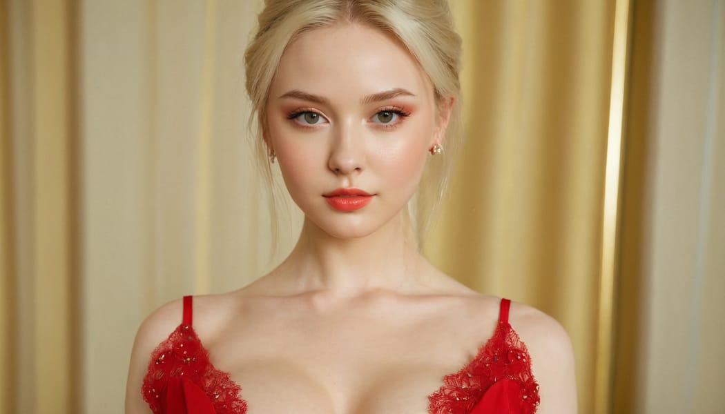 Tags: 21872187, SDXL
{"3": {"inputs": {"seed": 536045547791521, "steps": 64, "cfg": 5.69, "sampler_name": "dpmpp_2m", "scheduler": "karras", "denoise": 1.0, "model": ["27", 0], "positive": ["6", 0], "negative": ["7", 0], "latent_image": ["5", 0]}, "class_type": "KSampler"}, "4": {"inputs": {"ckpt_name": "juggernautxl.safetensors"}, "class_type": "CheckpointLoaderSimple"}, "5": {"inputs": {"width": 1344, "height": 768, "batch_size": 1}, "class_type": "EmptyLatentImage"}, "6": {"inputs": {"text": "22 year old girl, (ukrainian:1.02), (seductive facial expression:0.96), (pale skin:1.02), (seductive pose:1.13), (idol:1.10), (double eyelids:1.01), (detailed face:0.96), (blush:1.04), (sexy lips:1.14), (temptress:1.02), (eyelashes:0.97), (slim:0.95), (cute:0.99), (beautiful eyes:0.95), (in a seductive pose:1.08), (large perky breasts:0.97), (cleavage:1.12), (thigh gap:1.09), (wearing a low-cut red dress:1.14) at a ballroom, (candid cinema:1.06), (soft lighting:1.04), (detailed skin:1.01), (portra:1.00), (textured skin:1.05), (skin fuzz:1.05), (natural looking skin:1.00), (film:1.01), (RAW:1.05)", "clip": ["27", 1]}, "class_type": "CLIPTextEncode"}, "7": {"inputs": {"text": "(open mouth:1.10), (twisted:1.08), (distorted:1.13), (worst quality:1.06), (low resolution:1.14), (bad hands:1.12), (watermark:1.14)", "clip": ["27", 1]}, "class_type": "CLIPTextEncode"}, "8": {"inputs": {"samples": ["3", 0], "vae": ["4", 2]}, "class_type": "VAEDecode"}, "25": {"inputs": {"lora_name": "nudify_xl.safetensors", "strength_model": 0.12, "strength_clip": 0.11, "model": ["4", 0], "clip": ["4", 1]}, "class_type": "LoraLoader"}, "26": {"inputs": {"lora_name": "shirtlift_SDXL_v2.safetensors", "strength_model": 0.18, "strength_clip": 0.15, "model": ["25", 0], "clip": ["25", 1]}, "class_type": "LoraLoader"}, "27": {"inputs": {"lora_name": "PerfectEyesXL.safetensors", "strength_model": 0.07, "strength_clip": 0.02, "model": ["26", 0], "clip": ["26", 1]}, "class_type": "LoraLoader"}, "30": {"inputs": {"model_name": "4x_NMKD-Superscale-SP_178000_G.pth"}, "class_type": "UpscaleModelLoader"}, "31": {"inputs": {"upscale_model": ["30", 0], "image": ["8", 0]}, "class_type": "ImageUpscaleWithModel"}, "32": {"inputs": {"upscale_method": "lanczos", "scale_by": 0.5, "image": ["31", 0]}, "class_type": "ImageScaleBy"}, "33": {"inputs": {"pixels": ["32", 0], "vae": ["4", 2]}, "class_type": "VAEEncode"}, "34": {"inputs": {"seed": 536045547791521, "steps": 64, "cfg": 5.69, "sampler_name": "dpmpp_2m", "scheduler": "karras", "denoise": 0.3, "model": ["27", 0], "positive": ["6", 0], "negative": ["7", 0], "latent_image": ["33", 0]}, "class_type": "KSampler"}, "36": {"inputs": {"samples": ["34", 0], "vae": ["4", 2]}, "class_type": "VAEDecode"}, "39": {"inputs": {"filename_prefix": "comfyapi-1732540888642", "images": ["36", 0]}, "class_type": "SaveImage"}}