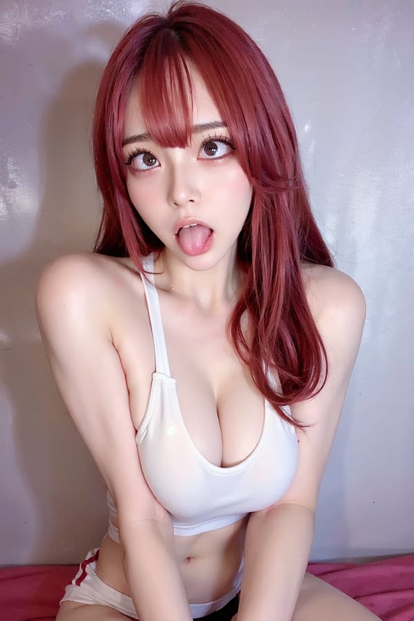 Tags: 21872187
<lora:koreanDollLikeness:0.53>, <lora:taiwanDollLikeness_v20:0.32>, <lora:YaeMiko_Test:0.42>, (gym outfit:1.04), gym, <lora:ahegao-x-v4:0.73>, ahegao face, pleasure, extremely detailed face, cute, sexy lips, seductive smile, double eyelids, eyelashes, perky breasts, full body portrait, 4K, sharp, hyper realistic, (long slim legs:1.09), (thigh gap:1.01), blush, solo, (stunningly attractive:0.93)
Negative prompt: drawings, paintings, anime, black and white, ugly, disfigured, (worst quality:2.10)
Steps: 32, Sampler: DPM++ 2M Karras, CFG scale: 5.24, Seed: 1544897643, Size: 512x768, Model hash: fc2511737a, Model: chilloutmix_NiPrunedFp32Fix, Seed resize from: -1x-1, Denoising strength: 0.5, Version: v1.2.1, Hires upscale: 2.0, Hires steps: 16, Hires upscaler: ESRGAN_4x