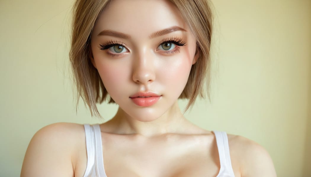 Tags: 21872187, SDXL
{"3": {"inputs": {"seed": 555157777750136, "steps": 64, "cfg": 7.88, "sampler_name": "dpmpp_2m", "scheduler": "karras", "denoise": 1.0, "model": ["27", 0], "positive": ["6", 0], "negative": ["7", 0], "latent_image": ["5", 0]}, "class_type": "KSampler"}, "4": {"inputs": {"ckpt_name": "juggernautxl.safetensors"}, "class_type": "CheckpointLoaderSimple"}, "5": {"inputs": {"width": 1344, "height": 768, "batch_size": 1}, "class_type": "EmptyLatentImage"}, "6": {"inputs": {"text": "22 year old girl, (sexy lips:1.10), (eyelashes:1.08), (pale skin:0.98), (double eyelids:1.00), (temptress:1.01), (seductive facial expression:1.06), (slim:1.14), (cute:1.14), (beautiful eyes:1.12), (seductive pose:1.01), (detailed face:0.95), (blush:1.01), (idol:1.00), (in a seductive pose:0.99), (large perky breasts:1.06), (cleavage:0.98), (thigh gap:1.08), (white tanktop:1.12), busy street, (natural looking skin:1.05), (detailed skin:1.07), (RAW:1.07), (textured skin:1.07), (candid cinema:1.05), (portra:1.05), (skin fuzz:1.09), (soft lighting:1.01), (film:1.01)", "clip": ["27", 1]}, "class_type": "CLIPTextEncode"}, "7": {"inputs": {"text": "(watermark:1.09), (bad hands:1.11), (open mouth:1.11), (worst quality:1.05), (distorted:1.05), (low resolution:1.12), (twisted:1.10)", "clip": ["27", 1]}, "class_type": "CLIPTextEncode"}, "8": {"inputs": {"samples": ["3", 0], "vae": ["4", 2]}, "class_type": "VAEDecode"}, "25": {"inputs": {"lora_name": "nudify_xl.safetensors", "strength_model": 0.16, "strength_clip": 0.34, "model": ["4", 0], "clip": ["4", 1]}, "class_type": "LoraLoader"}, "26": {"inputs": {"lora_name": "shirtlift_SDXL_v2.safetensors", "strength_model": 0.11, "strength_clip": 0.18, "model": ["25", 0], "clip": ["25", 1]}, "class_type": "LoraLoader"}, "27": {"inputs": {"lora_name": "PerfectEyesXL.safetensors", "strength_model": 0.07, "strength_clip": 0.0, "model": ["26", 0], "clip": ["26", 1]}, "class_type": "LoraLoader"}, "30": {"inputs": {"model_name": "4x_NMKD-Superscale-SP_178000_G.pth"}, "class_type": "UpscaleModelLoader"}, "31": {"inputs": {"upscale_model": ["30", 0], "image": ["8", 0]}, "class_type": "ImageUpscaleWithModel"}, "32": {"inputs": {"upscale_method": "lanczos", "scale_by": 0.5, "image": ["31", 0]}, "class_type": "ImageScaleBy"}, "33": {"inputs": {"pixels": ["32", 0], "vae": ["4", 2]}, "class_type": "VAEEncode"}, "34": {"inputs": {"seed": 555157777750136, "steps": 64, "cfg": 7.88, "sampler_name": "dpmpp_2m", "scheduler": "karras", "denoise": 0.3, "model": ["27", 0], "positive": ["6", 0], "negative": ["7", 0], "latent_image": ["33", 0]}, "class_type": "KSampler"}, "36": {"inputs": {"samples": ["34", 0], "vae": ["4", 2]}, "class_type": "VAEDecode"}, "39": {"inputs": {"filename_prefix": "comfyapi-1732256503002", "images": ["36", 0]}, "class_type": "SaveImage"}}