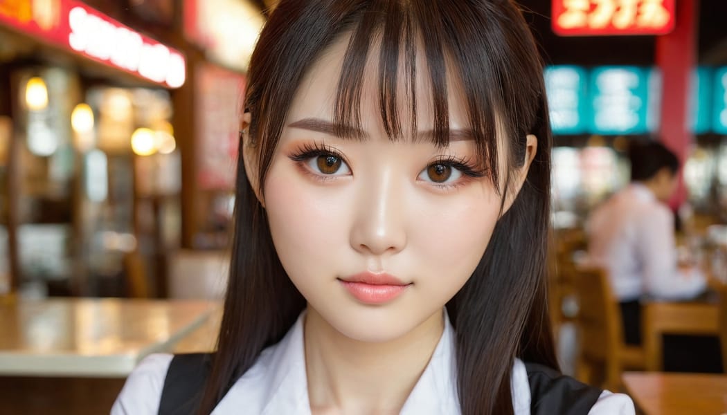 Tags: 21872187, SDXL
{"3": {"inputs": {"seed": 758658096864742, "steps": 64, "cfg": 5.79, "sampler_name": "dpmpp_2m", "scheduler": "karras", "denoise": 1.0, "model": ["27", 0], "positive": ["6", 0], "negative": ["7", 0], "latent_image": ["5", 0]}, "class_type": "KSampler"}, "4": {"inputs": {"ckpt_name": "juggernautxl.safetensors"}, "class_type": "CheckpointLoaderSimple"}, "5": {"inputs": {"width": 1344, "height": 768, "batch_size": 1}, "class_type": "EmptyLatentImage"}, "6": {"inputs": {"text": "26 year old girl, (japanese:1.07), (taiwanese:1.08), (detailed face:1.01), (blush:1.05), (beautiful eyes:1.11), (seductive pose:0.96), (sexy lips:1.00), (slim:0.96), (cute:1.14), (pale skin:1.11), (double eyelids:1.12), (eyelashes:1.00), (seductive facial expression:1.12), (temptress:0.96), (in a seductive pose:1.07), (large perky breasts:0.96), (cleavage:1.00), (thigh gap:0.95), (a waitress in uniform:1.07) working at a restaurant, (soft lighting:1.00), (skin fuzz:1.01), (film:1.02), (detailed skin:1.03), (textured skin:1.07), (natural looking skin:1.08), (portra:1.02), (candid cinema:1.04), (RAW:1.09)", "clip": ["27", 1]}, "class_type": "CLIPTextEncode"}, "7": {"inputs": {"text": "(twisted:1.11), (worst quality:1.06), (watermark:1.05), (low resolution:1.13), (bad hands:1.06), (open mouth:1.13), (distorted:1.12)", "clip": ["27", 1]}, "class_type": "CLIPTextEncode"}, "8": {"inputs": {"samples": ["3", 0], "vae": ["4", 2]}, "class_type": "VAEDecode"}, "25": {"inputs": {"lora_name": "nudify_xl.safetensors", "strength_model": 0.33, "strength_clip": 0.04, "model": ["4", 0], "clip": ["4", 1]}, "class_type": "LoraLoader"}, "26": {"inputs": {"lora_name": "shirtlift_SDXL_v2.safetensors", "strength_model": 0.08, "strength_clip": 0.13, "model": ["25", 0], "clip": ["25", 1]}, "class_type": "LoraLoader"}, "27": {"inputs": {"lora_name": "PerfectEyesXL.safetensors", "strength_model": 0.14, "strength_clip": 0.17, "model": ["26", 0], "clip": ["26", 1]}, "class_type": "LoraLoader"}, "30": {"inputs": {"model_name": "4x_NMKD-Superscale-SP_178000_G.pth"}, "class_type": "UpscaleModelLoader"}, "31": {"inputs": {"upscale_model": ["30", 0], "image": ["8", 0]}, "class_type": "ImageUpscaleWithModel"}, "32": {"inputs": {"upscale_method": "lanczos", "scale_by": 0.5, "image": ["31", 0]}, "class_type": "ImageScaleBy"}, "33": {"inputs": {"pixels": ["32", 0], "vae": ["4", 2]}, "class_type": "VAEEncode"}, "34": {"inputs": {"seed": 758658096864742, "steps": 64, "cfg": 5.79, "sampler_name": "dpmpp_2m", "scheduler": "karras", "denoise": 0.3, "model": ["27", 0], "positive": ["6", 0], "negative": ["7", 0], "latent_image": ["33", 0]}, "class_type": "KSampler"}, "36": {"inputs": {"samples": ["34", 0], "vae": ["4", 2]}, "class_type": "VAEDecode"}, "39": {"inputs": {"filename_prefix": "comfyapi-1731983103238", "images": ["36", 0]}, "class_type": "SaveImage"}}