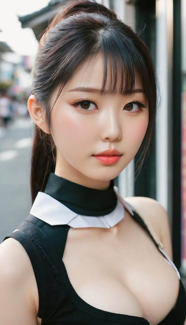 Tags: 21872187, SDXL
{"3": {"inputs": {"seed": 360221863016218, "steps": 32, "cfg": 6.82, "sampler_name": "dpmpp_2m", "scheduler": "karras", "denoise": 1.0, "model": ["27", 0], "positive": ["6", 0], "negative": ["7", 0], "latent_image": ["5", 0]}, "class_type": "KSampler"}, "4": {"inputs": {"ckpt_name": "juggernautxl.safetensors"}, "class_type": "CheckpointLoaderSimple"}, "5": {"inputs": {"width": 768, "height": 1344, "batch_size": 1}, "class_type": "EmptyLatentImage"}, "6": {"inputs": {"text": "23 year old girl, (japanese:1.07), (chinese:0.96), (sexy lips:1.14), (beautiful eyes:0.99), (idol:1.03), (pale skin:1.10), (detailed face:1.10), (eyelashes:1.01), (double eyelids:1.10), (temptress:1.05), (seductive pose:1.02), (blush:0.95), (slim:0.97), (cute:1.02), (perky ass:1.09), (exposed ass:1.01), (looking back:1.01), (sexy ass:0.98), (thigh gap:1.03), (school uniform:0.96), choker, busy street, (RAW:1.05), (textured skin:1.05), (detailed skin:1.09), (natural looking skin:1.09), (film:1.07), (soft lighting:1.01), (portra:1.08), (candid cinema:1.00), (skin fuzz:1.08)", "clip": ["27", 1]}, "class_type": "CLIPTextEncode"}, "7": {"inputs": {"text": "(open mouth:1.07), (watermark:1.07), (bad hands:1.09), (distorted:1.06), (worst quality:1.14), (low resolution:1.05), (twisted:1.12)", "clip": ["27", 1]}, "class_type": "CLIPTextEncode"}, "8": {"inputs": {"samples": ["3", 0], "vae": ["4", 2]}, "class_type": "VAEDecode"}, "25": {"inputs": {"lora_name": "nudify_xl.safetensors", "strength_model": 0.08, "strength_clip": 0.19, "model": ["4", 0], "clip": ["4", 1]}, "class_type": "LoraLoader"}, "26": {"inputs": {"lora_name": "shirtlift_SDXL_v2.safetensors", "strength_model": 0.14, "strength_clip": 0.02, "model": ["25", 0], "clip": ["25", 1]}, "class_type": "LoraLoader"}, "27": {"inputs": {"lora_name": "PerfectEyesXL.safetensors", "strength_model": 0.11, "strength_clip": 0.15, "model": ["26", 0], "clip": ["26", 1]}, "class_type": "LoraLoader"}, "30": {"inputs": {"model_name": "4x_NMKD-Superscale-SP_178000_G.pth"}, "class_type": "UpscaleModelLoader"}, "31": {"inputs": {"upscale_model": ["30", 0], "image": ["8", 0]}, "class_type": "ImageUpscaleWithModel"}, "32": {"inputs": {"upscale_method": "lanczos", "scale_by": 0.5, "image": ["31", 0]}, "class_type": "ImageScaleBy"}, "33": {"inputs": {"pixels": ["32", 0], "vae": ["4", 2]}, "class_type": "VAEEncode"}, "34": {"inputs": {"seed": 360221863016218, "steps": 32, "cfg": 6.82, "sampler_name": "dpmpp_2m", "scheduler": "karras", "denoise": 0.3, "model": ["27", 0], "positive": ["6", 0], "negative": ["7", 0], "latent_image": ["33", 0]}, "class_type": "KSampler"}, "36": {"inputs": {"samples": ["34", 0], "vae": ["4", 2]}, "class_type": "VAEDecode"}, "39": {"inputs": {"filename_prefix": "comfyapi-1733743117037", "images": ["36", 0]}, "class_type": "SaveImage"}}