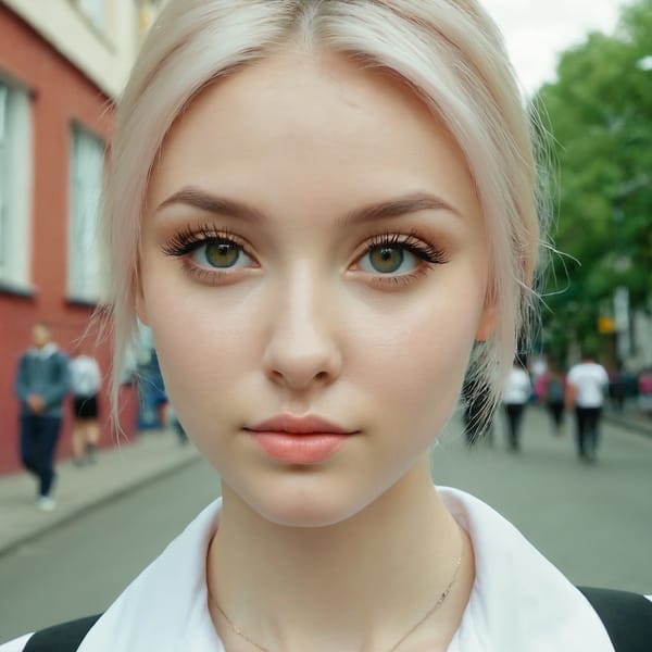 Tags: 21872187, SDXL
{"3": {"inputs": {"seed": 279970705691360, "steps": 64, "cfg": 7.08, "sampler_name": "dpmpp_2m", "scheduler": "karras", "denoise": 1.0, "model": ["27", 0], "positive": ["6", 0], "negative": ["7", 0], "latent_image": ["5", 0]}, "class_type": "KSampler"}, "4": {"inputs": {"ckpt_name": "juggernautxl.safetensors"}, "class_type": "CheckpointLoaderSimple"}, "5": {"inputs": {"width": 1024, "height": 1024, "batch_size": 1}, "class_type": "EmptyLatentImage"}, "6": {"inputs": {"text": "27 year old girl, (ukrainian:1.06), (beautiful eyes:1.03), (blush:0.96), (cute:0.96), (eyelashes:1.12), (double eyelids:1.02), (detailed face:1.01), (temptress:0.99), (seductive pose:0.99), (sexy lips:0.97), (pale skin:1.01), (slim:1.09), (idol:0.99), (perky ass:1.08), (exposed ass:1.14), (looking back:1.04), (sexy ass:0.97), (thigh gap:0.95), (school uniform:1.00), choker, busy street, (candid cinema:1.09), (natural looking skin:1.00), (soft lighting:1.04), (portra:1.03), (textured skin:1.04), (RAW:1.01), (film:1.08), (detailed skin:1.07), (skin fuzz:1.09)", "clip": ["27", 1]}, "class_type": "CLIPTextEncode"}, "7": {"inputs": {"text": "(worst quality:1.14), (open mouth:1.07), (distorted:1.11), (bad hands:1.13), (watermark:1.10), (low resolution:1.07), (twisted:1.11)", "clip": ["27", 1]}, "class_type": "CLIPTextEncode"}, "8": {"inputs": {"samples": ["3", 0], "vae": ["4", 2]}, "class_type": "VAEDecode"}, "25": {"inputs": {"lora_name": "nudify_xl.safetensors", "strength_model": 0.3, "strength_clip": 0.2, "model": ["4", 0], "clip": ["4", 1]}, "class_type": "LoraLoader"}, "26": {"inputs": {"lora_name": "shirtlift_SDXL_v2.safetensors", "strength_model": 0.11, "strength_clip": 0.05, "model": ["25", 0], "clip": ["25", 1]}, "class_type": "LoraLoader"}, "27": {"inputs": {"lora_name": "PerfectEyesXL.safetensors", "strength_model": 0.14, "strength_clip": 0.04, "model": ["26", 0], "clip": ["26", 1]}, "class_type": "LoraLoader"}, "30": {"inputs": {"model_name": "4x_NMKD-Superscale-SP_178000_G.pth"}, "class_type": "UpscaleModelLoader"}, "31": {"inputs": {"upscale_model": ["30", 0], "image": ["8", 0]}, "class_type": "ImageUpscaleWithModel"}, "32": {"inputs": {"upscale_method": "lanczos", "scale_by": 0.5, "image": ["31", 0]}, "class_type": "ImageScaleBy"}, "33": {"inputs": {"pixels": ["32", 0], "vae": ["4", 2]}, "class_type": "VAEEncode"}, "34": {"inputs": {"seed": 279970705691360, "steps": 64, "cfg": 7.08, "sampler_name": "dpmpp_2m", "scheduler": "karras", "denoise": 0.3, "model": ["27", 0], "positive": ["6", 0], "negative": ["7", 0], "latent_image": ["33", 0]}, "class_type": "KSampler"}, "36": {"inputs": {"samples": ["34", 0], "vae": ["4", 2]}, "class_type": "VAEDecode"}, "39": {"inputs": {"filename_prefix": "comfyapi-1714032824865", "images": ["36", 0]}, "class_type": "SaveImage"}}