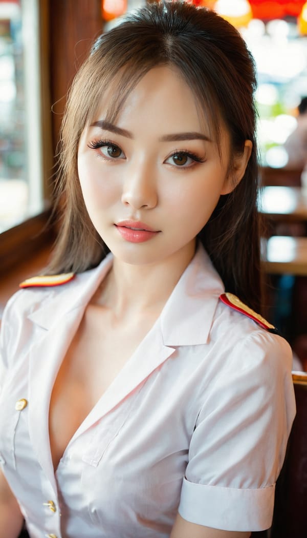 Tags: 21872187, SDXL
{"3": {"inputs": {"seed": 257716212212866, "steps": 64, "cfg": 7.02, "sampler_name": "dpmpp_2m", "scheduler": "karras", "denoise": 1.0, "model": ["27", 0], "positive": ["6", 0], "negative": ["7", 0], "latent_image": ["5", 0]}, "class_type": "KSampler"}, "4": {"inputs": {"ckpt_name": "juggernautxl.safetensors"}, "class_type": "CheckpointLoaderSimple"}, "5": {"inputs": {"width": 768, "height": 1344, "batch_size": 1}, "class_type": "EmptyLatentImage"}, "6": {"inputs": {"text": "25 year old girl, (irish:1.09), (russian:1.10), (taiwanese:0.98), (cute:1.09), (double eyelids:1.12), (seductive facial expression:1.09), (detailed face:1.03), (beautiful eyes:1.09), (eyelashes:1.11), (seductive pose:1.13), (blush:1.02), (pale skin:1.07), (sexy lips:1.13), (temptress:1.02), (slim:0.99), (idol:1.01), (in a seductive pose:1.03), (large perky breasts:1.02), (cleavage:0.99), (thigh gap:0.96), (a waitress in uniform:1.05) working at a restaurant, (skin fuzz:1.06), (film:1.07), (RAW:1.03), (soft lighting:1.09), (natural looking skin:1.00), (portra:1.05), (candid cinema:1.09), (textured skin:1.00), (detailed skin:1.08)", "clip": ["27", 1]}, "class_type": "CLIPTextEncode"}, "7": {"inputs": {"text": "(twisted:1.07), (distorted:1.11), (bad hands:1.06), (low resolution:1.09), (watermark:1.13), (worst quality:1.11)", "clip": ["27", 1]}, "class_type": "CLIPTextEncode"}, "8": {"inputs": {"samples": ["3", 0], "vae": ["4", 2]}, "class_type": "VAEDecode"}, "25": {"inputs": {"lora_name": "nudify_xl.safetensors", "strength_model": 0.14, "strength_clip": 0.01, "model": ["4", 0], "clip": ["4", 1]}, "class_type": "LoraLoader"}, "26": {"inputs": {"lora_name": "shirtlift_SDXL_v2.safetensors", "strength_model": 0.06, "strength_clip": 0.02, "model": ["25", 0], "clip": ["25", 1]}, "class_type": "LoraLoader"}, "27": {"inputs": {"lora_name": "PerfectEyesXL.safetensors", "strength_model": 0.06, "strength_clip": 0.11, "model": ["26", 0], "clip": ["26", 1]}, "class_type": "LoraLoader"}, "30": {"inputs": {"model_name": "4x_NMKD-Superscale-SP_178000_G.pth"}, "class_type": "UpscaleModelLoader"}, "31": {"inputs": {"upscale_model": ["30", 0], "image": ["8", 0]}, "class_type": "ImageUpscaleWithModel"}, "32": {"inputs": {"upscale_method": "lanczos", "scale_by": 0.5, "image": ["31", 0]}, "class_type": "ImageScaleBy"}, "33": {"inputs": {"pixels": ["32", 0], "vae": ["4", 2]}, "class_type": "VAEEncode"}, "34": {"inputs": {"seed": 257716212212866, "steps": 64, "cfg": 7.02, "sampler_name": "dpmpp_2m", "scheduler": "karras", "denoise": 0.3, "model": ["27", 0], "positive": ["6", 0], "negative": ["7", 0], "latent_image": ["33", 0]}, "class_type": "KSampler"}, "36": {"inputs": {"samples": ["34", 0], "vae": ["4", 2]}, "class_type": "VAEDecode"}, "39": {"inputs": {"filename_prefix": "comfyapi-1718479509140", "images": ["36", 0]}, "class_type": "SaveImage"}}