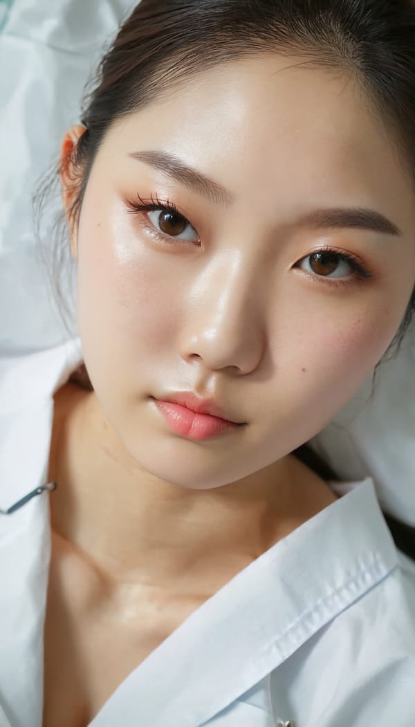 Tags: 21872187, SDXL
{"3": {"inputs": {"seed": 607667182571627, "steps": 32, "cfg": 7.33, "sampler_name": "dpmpp_2m", "scheduler": "karras", "denoise": 1.0, "model": ["27", 0], "positive": ["6", 0], "negative": ["7", 0], "latent_image": ["5", 0]}, "class_type": "KSampler"}, "4": {"inputs": {"ckpt_name": "juggernautxl.safetensors"}, "class_type": "CheckpointLoaderSimple"}, "5": {"inputs": {"width": 768, "height": 1344, "batch_size": 1}, "class_type": "EmptyLatentImage"}, "6": {"inputs": {"text": "18 year old girl, (japanese:0.97), (korean:1.09), (sexy lips:0.99), (seductive facial expression:1.13), (detailed face:1.03), (seductive pose:1.00), (double eyelids:1.07), (cute:0.95), (beautiful eyes:1.02), (slim:1.09), (blush:1.08), (eyelashes:1.10), (temptress:1.03), (on all fours:1.04), (spreading ass cheeks:1.00), (from behind:1.08), (backboob:1.11), (nurse in uniform:0.99) working in a hospital ward, (film:1.08), (portra:1.04), (RAW:1.05), (skin fuzz:1.06), (natural looking skin:1.07), (detailed skin:1.03), (candid cinema:1.01), (soft lighting:1.01), (textured skin:1.00)", "clip": ["27", 1]}, "class_type": "CLIPTextEncode"}, "7": {"inputs": {"text": "(open mouth:1.08), (twisted:1.13), (distorted:1.13), (low resolution:1.09), (bad hands:1.13), (watermark:1.09), (worst quality:1.10)", "clip": ["27", 1]}, "class_type": "CLIPTextEncode"}, "8": {"inputs": {"samples": ["3", 0], "vae": ["4", 2]}, "class_type": "VAEDecode"}, "25": {"inputs": {"lora_name": "nudify_xl.safetensors", "strength_model": 0.35, "strength_clip": 0.05, "model": ["4", 0], "clip": ["4", 1]}, "class_type": "LoraLoader"}, "26": {"inputs": {"lora_name": "shirtlift_SDXL_v2.safetensors", "strength_model": 0.05, "strength_clip": 0.07, "model": ["25", 0], "clip": ["25", 1]}, "class_type": "LoraLoader"}, "27": {"inputs": {"lora_name": "PerfectEyesXL.safetensors", "strength_model": 0.09, "strength_clip": 0.09, "model": ["26", 0], "clip": ["26", 1]}, "class_type": "LoraLoader"}, "30": {"inputs": {"model_name": "4x_NMKD-Superscale-SP_178000_G.pth"}, "class_type": "UpscaleModelLoader"}, "31": {"inputs": {"upscale_model": ["30", 0], "image": ["8", 0]}, "class_type": "ImageUpscaleWithModel"}, "32": {"inputs": {"upscale_method": "lanczos", "scale_by": 0.5, "image": ["31", 0]}, "class_type": "ImageScaleBy"}, "33": {"inputs": {"pixels": ["32", 0], "vae": ["4", 2]}, "class_type": "VAEEncode"}, "34": {"inputs": {"seed": 607667182571627, "steps": 32, "cfg": 7.33, "sampler_name": "dpmpp_2m", "scheduler": "karras", "denoise": 0.3, "model": ["27", 0], "positive": ["6", 0], "negative": ["7", 0], "latent_image": ["33", 0]}, "class_type": "KSampler"}, "36": {"inputs": {"samples": ["34", 0], "vae": ["4", 2]}, "class_type": "VAEDecode"}, "39": {"inputs": {"filename_prefix": "comfyapi-1735831068196", "images": ["36", 0]}, "class_type": "SaveImage"}}