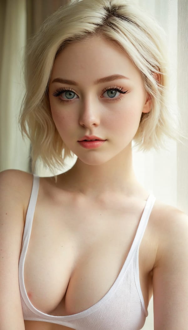 Tags: 21872187, SDXL
{"3": {"inputs": {"seed": 590782990780081, "steps": 64, "cfg": 6.88, "sampler_name": "dpmpp_2m", "scheduler": "karras", "denoise": 1.0, "model": ["27", 0], "positive": ["6", 0], "negative": ["7", 0], "latent_image": ["5", 0]}, "class_type": "KSampler"}, "4": {"inputs": {"ckpt_name": "juggernautxl.safetensors"}, "class_type": "CheckpointLoaderSimple"}, "5": {"inputs": {"width": 768, "height": 1344, "batch_size": 1}, "class_type": "EmptyLatentImage"}, "6": {"inputs": {"text": "24 year old girl, (irish:0.97), (eyelashes:1.12), (temptress:1.09), (sexy lips:0.95), (seductive facial expression:1.14), (beautiful eyes:1.06), (pale skin:1.10), (cute:1.10), (double eyelids:0.95), (seductive pose:0.96), (idol:0.96), (slim:0.96), (detailed face:0.98), (blush:0.99), (in a seductive pose:0.96), (large perky breasts:1.01), (cleavage:1.12), (thigh gap:1.05), (white tanktop:1.08), busy street, (skin fuzz:1.00), (soft lighting:1.04), (portra:1.05), (RAW:1.06), (detailed skin:1.00), (natural looking skin:1.08), (candid cinema:1.03), (textured skin:1.07)", "clip": ["27", 1]}, "class_type": "CLIPTextEncode"}, "7": {"inputs": {"text": "(bad hands:1.13), (worst quality:1.14), (distorted:1.07), (open mouth:1.07), (low resolution:1.08), (watermark:1.06)", "clip": ["27", 1]}, "class_type": "CLIPTextEncode"}, "8": {"inputs": {"samples": ["3", 0], "vae": ["4", 2]}, "class_type": "VAEDecode"}, "25": {"inputs": {"lora_name": "nudify_xl.safetensors", "strength_model": 0.29, "strength_clip": 0.15, "model": ["4", 0], "clip": ["4", 1]}, "class_type": "LoraLoader"}, "26": {"inputs": {"lora_name": "shirtlift_SDXL_v2.safetensors", "strength_model": 0.03, "strength_clip": 0.16, "model": ["25", 0], "clip": ["25", 1]}, "class_type": "LoraLoader"}, "27": {"inputs": {"lora_name": "PerfectEyesXL.safetensors", "strength_model": 0.14, "strength_clip": 0.03, "model": ["26", 0], "clip": ["26", 1]}, "class_type": "LoraLoader"}, "30": {"inputs": {"model_name": "4x_NMKD-Superscale-SP_178000_G.pth"}, "class_type": "UpscaleModelLoader"}, "31": {"inputs": {"upscale_model": ["30", 0], "image": ["8", 0]}, "class_type": "ImageUpscaleWithModel"}, "32": {"inputs": {"upscale_method": "lanczos", "scale_by": 0.5, "image": ["31", 0]}, "class_type": "ImageScaleBy"}, "33": {"inputs": {"pixels": ["32", 0], "vae": ["4", 2]}, "class_type": "VAEEncode"}, "34": {"inputs": {"seed": 590782990780081, "steps": 64, "cfg": 6.88, "sampler_name": "dpmpp_2m", "scheduler": "karras", "denoise": 0.3, "model": ["27", 0], "positive": ["6", 0], "negative": ["7", 0], "latent_image": ["33", 0]}, "class_type": "KSampler"}, "36": {"inputs": {"samples": ["34", 0], "vae": ["4", 2]}, "class_type": "VAEDecode"}, "39": {"inputs": {"filename_prefix": "comfyapi-1717042968398", "images": ["36", 0]}, "class_type": "SaveImage"}}