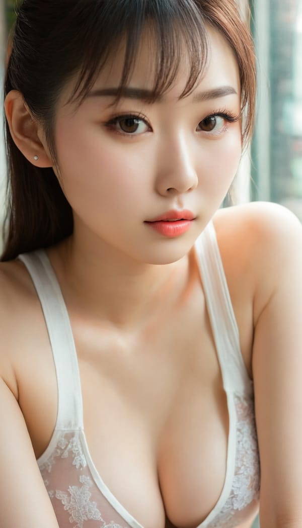 Tags: 21872187, SDXL
{"3": {"inputs": {"seed": 319885028777095, "steps": 64, "cfg": 5.52, "sampler_name": "dpmpp_2m", "scheduler": "karras", "denoise": 1.0, "model": ["27", 0], "positive": ["6", 0], "negative": ["7", 0], "latent_image": ["5", 0]}, "class_type": "KSampler"}, "4": {"inputs": {"ckpt_name": "juggernautxl.safetensors"}, "class_type": "CheckpointLoaderSimple"}, "5": {"inputs": {"width": 768, "height": 1344, "batch_size": 1}, "class_type": "EmptyLatentImage"}, "6": {"inputs": {"text": "28 year old girl, (taiwanese:1.13), (russian:1.12), (chinese:1.07), (korean:1.13), (irish:0.95), (seductive pose:1.06), (cute:1.14), (seductive facial expression:1.09), (blush:1.02), (beautiful eyes:1.02), (detailed face:0.97), (pale skin:1.05), (sexy lips:1.07), (idol:0.96), (eyelashes:1.12), (temptress:1.03), (on all fours:0.97), (spreading ass cheeks:1.04), (from behind:1.05), (backboob:1.05), (white tanktop:1.08), busy street, (soft lighting:1.06), (detailed skin:1.00), (RAW:1.07), (skin fuzz:1.02), (textured skin:1.01), (film:1.04), (natural looking skin:1.01), (candid cinema:1.01), (portra:1.07)", "clip": ["27", 1]}, "class_type": "CLIPTextEncode"}, "7": {"inputs": {"text": "(watermark:1.07), (low resolution:1.13), (open mouth:1.10), (twisted:1.05), (bad hands:1.12), (worst quality:1.10), (distorted:1.06)", "clip": ["27", 1]}, "class_type": "CLIPTextEncode"}, "8": {"inputs": {"samples": ["3", 0], "vae": ["4", 2]}, "class_type": "VAEDecode"}, "25": {"inputs": {"lora_name": "nudify_xl.safetensors", "strength_model": 0.28, "strength_clip": 0.29, "model": ["4", 0], "clip": ["4", 1]}, "class_type": "LoraLoader"}, "26": {"inputs": {"lora_name": "shirtlift_SDXL_v2.safetensors", "strength_model": 0.0, "strength_clip": 0.08, "model": ["25", 0], "clip": ["25", 1]}, "class_type": "LoraLoader"}, "27": {"inputs": {"lora_name": "PerfectEyesXL.safetensors", "strength_model": 0.11, "strength_clip": 0.01, "model": ["26", 0], "clip": ["26", 1]}, "class_type": "LoraLoader"}, "30": {"inputs": {"model_name": "4x_NMKD-Superscale-SP_178000_G.pth"}, "class_type": "UpscaleModelLoader"}, "31": {"inputs": {"upscale_model": ["30", 0], "image": ["8", 0]}, "class_type": "ImageUpscaleWithModel"}, "32": {"inputs": {"upscale_method": "lanczos", "scale_by": 0.5, "image": ["31", 0]}, "class_type": "ImageScaleBy"}, "33": {"inputs": {"pixels": ["32", 0], "vae": ["4", 2]}, "class_type": "VAEEncode"}, "34": {"inputs": {"seed": 319885028777095, "steps": 64, "cfg": 5.52, "sampler_name": "dpmpp_2m", "scheduler": "karras", "denoise": 0.3, "model": ["27", 0], "positive": ["6", 0], "negative": ["7", 0], "latent_image": ["33", 0]}, "class_type": "KSampler"}, "36": {"inputs": {"samples": ["34", 0], "vae": ["4", 2]}, "class_type": "VAEDecode"}, "39": {"inputs": {"filename_prefix": "comfyapi-1731514080952", "images": ["36", 0]}, "class_type": "SaveImage"}}