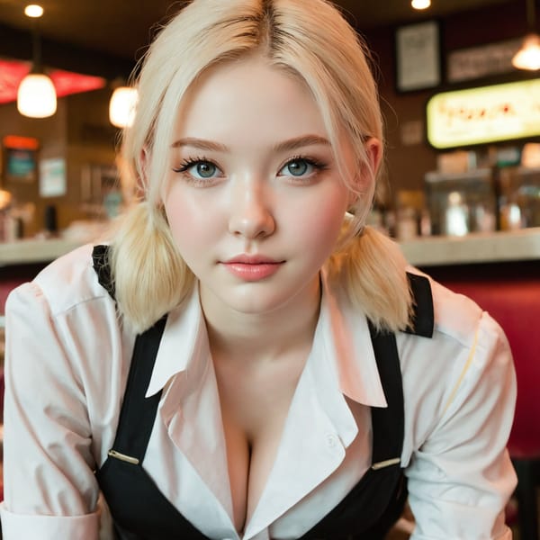 Tags: 21872187, SDXL
{"3": {"inputs": {"seed": 675645490431365, "steps": 64, "cfg": 6.06, "sampler_name": "dpmpp_2m", "scheduler": "karras", "denoise": 1.0, "model": ["27", 0], "positive": ["6", 0], "negative": ["7", 0], "latent_image": ["5", 0]}, "class_type": "KSampler"}, "4": {"inputs": {"ckpt_name": "juggernautxl.safetensors"}, "class_type": "CheckpointLoaderSimple"}, "5": {"inputs": {"width": 1024, "height": 1024, "batch_size": 1}, "class_type": "EmptyLatentImage"}, "6": {"inputs": {"text": "21 year old girl, (slim:1.06), (cute:1.12), (blush:0.95), (eyelashes:0.96), (idol:0.98), (seductive pose:1.11), (temptress:1.07), (pale skin:1.06), (beautiful eyes:1.10), (double eyelids:0.97), (seductive facial expression:1.06), (detailed face:1.03), (sexy lips:1.01), (on all fours:1.13), (spreading ass cheeks:0.98), (from behind:1.14), (backboob:1.10), (a waitress in uniform:1.04) working at a restaurant, (soft lighting:1.02), (textured skin:1.04), (candid cinema:1.03), (RAW:1.08), (natural looking skin:1.05), (portra:1.00), (detailed skin:1.06), (skin fuzz:1.08), (film:1.05)", "clip": ["27", 1]}, "class_type": "CLIPTextEncode"}, "7": {"inputs": {"text": "(worst quality:1.05), (low resolution:1.08), (bad hands:1.08), (watermark:1.06), (distorted:1.10), (open mouth:1.05), (twisted:1.06)", "clip": ["27", 1]}, "class_type": "CLIPTextEncode"}, "8": {"inputs": {"samples": ["3", 0], "vae": ["4", 2]}, "class_type": "VAEDecode"}, "25": {"inputs": {"lora_name": "nudify_xl.safetensors", "strength_model": 0.02, "strength_clip": 0.13, "model": ["4", 0], "clip": ["4", 1]}, "class_type": "LoraLoader"}, "26": {"inputs": {"lora_name": "shirtlift_SDXL_v2.safetensors", "strength_model": 0.08, "strength_clip": 0.18, "model": ["25", 0], "clip": ["25", 1]}, "class_type": "LoraLoader"}, "27": {"inputs": {"lora_name": "PerfectEyesXL.safetensors", "strength_model": 0.09, "strength_clip": 0.12, "model": ["26", 0], "clip": ["26", 1]}, "class_type": "LoraLoader"}, "30": {"inputs": {"model_name": "4x_NMKD-Superscale-SP_178000_G.pth"}, "class_type": "UpscaleModelLoader"}, "31": {"inputs": {"upscale_model": ["30", 0], "image": ["8", 0]}, "class_type": "ImageUpscaleWithModel"}, "32": {"inputs": {"upscale_method": "lanczos", "scale_by": 0.5, "image": ["31", 0]}, "class_type": "ImageScaleBy"}, "33": {"inputs": {"pixels": ["32", 0], "vae": ["4", 2]}, "class_type": "VAEEncode"}, "34": {"inputs": {"seed": 675645490431365, "steps": 64, "cfg": 6.06, "sampler_name": "dpmpp_2m", "scheduler": "karras", "denoise": 0.3, "model": ["27", 0], "positive": ["6", 0], "negative": ["7", 0], "latent_image": ["33", 0]}, "class_type": "KSampler"}, "36": {"inputs": {"samples": ["34", 0], "vae": ["4", 2]}, "class_type": "VAEDecode"}, "39": {"inputs": {"filename_prefix": "comfyapi-1717421278498", "images": ["36", 0]}, "class_type": "SaveImage"}}