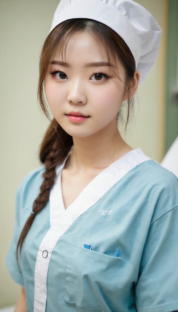 Tags: 21872187, SDXL
{"3": {"inputs": {"seed": 527850093740888, "steps": 32, "cfg": 5.81, "sampler_name": "dpmpp_2m", "scheduler": "karras", "denoise": 1.0, "model": ["27", 0], "positive": ["6", 0], "negative": ["7", 0], "latent_image": ["5", 0]}, "class_type": "KSampler"}, "4": {"inputs": {"ckpt_name": "juggernautxl.safetensors"}, "class_type": "CheckpointLoaderSimple"}, "5": {"inputs": {"width": 768, "height": 1344, "batch_size": 1}, "class_type": "EmptyLatentImage"}, "6": {"inputs": {"text": "20 year old girl, (chinese:0.98), (eyelashes:1.14), (double eyelids:1.06), (idol:0.98), (detailed face:1.10), (cute:0.98), (seductive pose:0.99), (slim:1.02), (temptress:1.03), (blush:1.11), (pale skin:1.02), (beautiful eyes:0.98), (sexy lips:1.02), (seductive facial expression:0.95), (in a seductive pose:1.06), (large perky breasts:0.99), (cleavage:1.12), (thigh gap:1.01), (nurse in uniform:1.02) working in a hospital ward, (textured skin:1.05), (film:1.03), (soft lighting:1.04), (RAW:1.09), (skin fuzz:1.09), (detailed skin:1.02), (natural looking skin:1.03), (portra:1.08), (candid cinema:1.04)", "clip": ["27", 1]}, "class_type": "CLIPTextEncode"}, "7": {"inputs": {"text": "(low resolution:1.07), (worst quality:1.08), (bad hands:1.06), (twisted:1.13), (open mouth:1.09), (distorted:1.05), (watermark:1.09)", "clip": ["27", 1]}, "class_type": "CLIPTextEncode"}, "8": {"inputs": {"samples": ["3", 0], "vae": ["4", 2]}, "class_type": "VAEDecode"}, "25": {"inputs": {"lora_name": "nudify_xl.safetensors", "strength_model": 0.08, "strength_clip": 0.32, "model": ["4", 0], "clip": ["4", 1]}, "class_type": "LoraLoader"}, "26": {"inputs": {"lora_name": "shirtlift_SDXL_v2.safetensors", "strength_model": 0.19, "strength_clip": 0.01, "model": ["25", 0], "clip": ["25", 1]}, "class_type": "LoraLoader"}, "27": {"inputs": {"lora_name": "PerfectEyesXL.safetensors", "strength_model": 0.1, "strength_clip": 0.1, "model": ["26", 0], "clip": ["26", 1]}, "class_type": "LoraLoader"}, "30": {"inputs": {"model_name": "4x_NMKD-Superscale-SP_178000_G.pth"}, "class_type": "UpscaleModelLoader"}, "31": {"inputs": {"upscale_model": ["30", 0], "image": ["8", 0]}, "class_type": "ImageUpscaleWithModel"}, "32": {"inputs": {"upscale_method": "lanczos", "scale_by": 0.5, "image": ["31", 0]}, "class_type": "ImageScaleBy"}, "33": {"inputs": {"pixels": ["32", 0], "vae": ["4", 2]}, "class_type": "VAEEncode"}, "34": {"inputs": {"seed": 527850093740888, "steps": 32, "cfg": 5.81, "sampler_name": "dpmpp_2m", "scheduler": "karras", "denoise": 0.3, "model": ["27", 0], "positive": ["6", 0], "negative": ["7", 0], "latent_image": ["33", 0]}, "class_type": "KSampler"}, "36": {"inputs": {"samples": ["34", 0], "vae": ["4", 2]}, "class_type": "VAEDecode"}, "39": {"inputs": {"filename_prefix": "comfyapi-1713889596031", "images": ["36", 0]}, "class_type": "SaveImage"}}