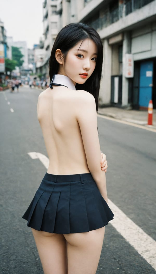 Tags: 21872187, SDXL
{"3": {"inputs": {"seed": 875578537083866, "steps": 64, "cfg": 5.2, "sampler_name": "dpmpp_2m", "scheduler": "karras", "denoise": 1.0, "model": ["27", 0], "positive": ["6", 0], "negative": ["7", 0], "latent_image": ["5", 0]}, "class_type": "KSampler"}, "4": {"inputs": {"ckpt_name": "helloworldxl.safetensors"}, "class_type": "CheckpointLoaderSimple"}, "5": {"inputs": {"width": 768, "height": 1344, "batch_size": 1}, "class_type": "EmptyLatentImage"}, "6": {"inputs": {"text": "28 year old girl, (korean:1.03), (pale skin:1.11), (slim:0.95), (temptress:1.07), (seductive facial expression:1.00), (detailed face:1.07), (double eyelids:1.09), (beautiful eyes:1.13), (seductive pose:0.97), (idol:1.01), (blush:1.13), (sexy lips:1.14), (perky ass:1.06), (exposed ass:1.13), (looking back:1.13), (sexy ass:1.01), (thigh gap:0.95), (school uniform:0.99), choker, busy street, (textured skin:1.04), (detailed skin:1.03), (RAW:1.06), (portra:1.08), (natural looking skin:1.03), (skin fuzz:1.01), (film:1.06), (candid cinema:1.06), (soft lighting:1.00)", "clip": ["27", 1]}, "class_type": "CLIPTextEncode"}, "7": {"inputs": {"text": "(watermark:1.07), (low resolution:1.13), (open mouth:1.13), (twisted:1.12), (worst quality:1.07), (bad hands:1.07), (distorted:1.09)", "clip": ["27", 1]}, "class_type": "CLIPTextEncode"}, "8": {"inputs": {"samples": ["3", 0], "vae": ["4", 2]}, "class_type": "VAEDecode"}, "25": {"inputs": {"lora_name": "nudify_xl.safetensors", "strength_model": 0.39, "strength_clip": 0.38, "model": ["4", 0], "clip": ["4", 1]}, "class_type": "LoraLoader"}, "26": {"inputs": {"lora_name": "shirtlift_SDXL_v2.safetensors", "strength_model": 0.06, "strength_clip": 0.18, "model": ["25", 0], "clip": ["25", 1]}, "class_type": "LoraLoader"}, "27": {"inputs": {"lora_name": "PerfectEyesXL.safetensors", "strength_model": 0.03, "strength_clip": 0.18, "model": ["26", 0], "clip": ["26", 1]}, "class_type": "LoraLoader"}, "30": {"inputs": {"model_name": "4x_NMKD-Superscale-SP_178000_G.pth"}, "class_type": "UpscaleModelLoader"}, "31": {"inputs": {"upscale_model": ["30", 0], "image": ["8", 0]}, "class_type": "ImageUpscaleWithModel"}, "32": {"inputs": {"upscale_method": "lanczos", "scale_by": 0.5, "image": ["31", 0]}, "class_type": "ImageScaleBy"}, "33": {"inputs": {"pixels": ["32", 0], "vae": ["4", 2]}, "class_type": "VAEEncode"}, "34": {"inputs": {"seed": 875578537083866, "steps": 64, "cfg": 5.2, "sampler_name": "dpmpp_2m", "scheduler": "karras", "denoise": 0.3, "model": ["27", 0], "positive": ["6", 0], "negative": ["7", 0], "latent_image": ["33", 0]}, "class_type": "KSampler"}, "36": {"inputs": {"samples": ["34", 0], "vae": ["4", 2]}, "class_type": "VAEDecode"}, "39": {"inputs": {"filename_prefix": "comfyapi-1718642495161", "images": ["36", 0]}, "class_type": "SaveImage"}}