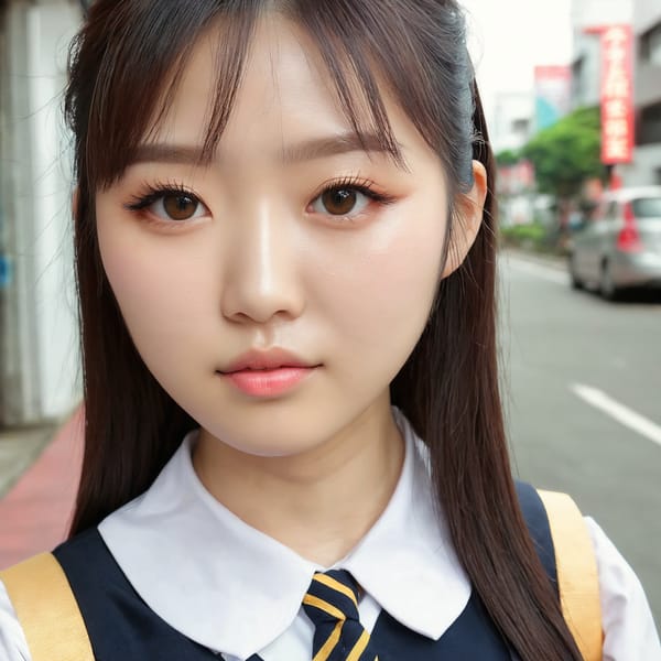 Tags: 21872187, SDXL
{"3": {"inputs": {"seed": 949704571498370, "steps": 64, "cfg": 6.01, "sampler_name": "dpmpp_2m", "scheduler": "karras", "denoise": 1.0, "model": ["27", 0], "positive": ["6", 0], "negative": ["7", 0], "latent_image": ["5", 0]}, "class_type": "KSampler"}, "4": {"inputs": {"ckpt_name": "juggernautxl.safetensors"}, "class_type": "CheckpointLoaderSimple"}, "5": {"inputs": {"width": 1024, "height": 1024, "batch_size": 1}, "class_type": "EmptyLatentImage"}, "6": {"inputs": {"text": "28 year old girl, (taiwanese:1.06), (korean:1.07), (double eyelids:1.05), (idol:1.06), (eyelashes:1.01), (beautiful eyes:0.99), (seductive facial expression:1.03), (blush:1.14), (cute:1.13), (detailed face:1.05), (pale skin:1.14), (temptress:0.96), (perky ass:1.01), (exposed ass:0.96), (looking back:1.08), (sexy ass:1.05), (thigh gap:0.97), (school uniform:1.10), choker, busy street, (candid cinema:1.03), (soft lighting:1.08), (film:1.02), (textured skin:1.06), (skin fuzz:1.08), (natural looking skin:1.02), (RAW:1.08), (portra:1.04), (detailed skin:1.07)", "clip": ["27", 1]}, "class_type": "CLIPTextEncode"}, "7": {"inputs": {"text": "(watermark:1.11), (bad hands:1.13), (low resolution:1.08), (distorted:1.05), (twisted:1.10), (worst quality:1.11), (open mouth:1.08)", "clip": ["27", 1]}, "class_type": "CLIPTextEncode"}, "8": {"inputs": {"samples": ["3", 0], "vae": ["4", 2]}, "class_type": "VAEDecode"}, "25": {"inputs": {"lora_name": "nudify_xl.safetensors", "strength_model": 0.31, "strength_clip": 0.32, "model": ["4", 0], "clip": ["4", 1]}, "class_type": "LoraLoader"}, "26": {"inputs": {"lora_name": "shirtlift_SDXL_v2.safetensors", "strength_model": 0.12, "strength_clip": 0.19, "model": ["25", 0], "clip": ["25", 1]}, "class_type": "LoraLoader"}, "27": {"inputs": {"lora_name": "PerfectEyesXL.safetensors", "strength_model": 0.11, "strength_clip": 0.19, "model": ["26", 0], "clip": ["26", 1]}, "class_type": "LoraLoader"}, "30": {"inputs": {"model_name": "4x_NMKD-Superscale-SP_178000_G.pth"}, "class_type": "UpscaleModelLoader"}, "31": {"inputs": {"upscale_model": ["30", 0], "image": ["8", 0]}, "class_type": "ImageUpscaleWithModel"}, "32": {"inputs": {"upscale_method": "lanczos", "scale_by": 0.5, "image": ["31", 0]}, "class_type": "ImageScaleBy"}, "33": {"inputs": {"pixels": ["32", 0], "vae": ["4", 2]}, "class_type": "VAEEncode"}, "34": {"inputs": {"seed": 949704571498370, "steps": 64, "cfg": 6.01, "sampler_name": "dpmpp_2m", "scheduler": "karras", "denoise": 0.3, "model": ["27", 0], "positive": ["6", 0], "negative": ["7", 0], "latent_image": ["33", 0]}, "class_type": "KSampler"}, "36": {"inputs": {"samples": ["34", 0], "vae": ["4", 2]}, "class_type": "VAEDecode"}, "39": {"inputs": {"filename_prefix": "comfyapi-1718947213021", "images": ["36", 0]}, "class_type": "SaveImage"}}