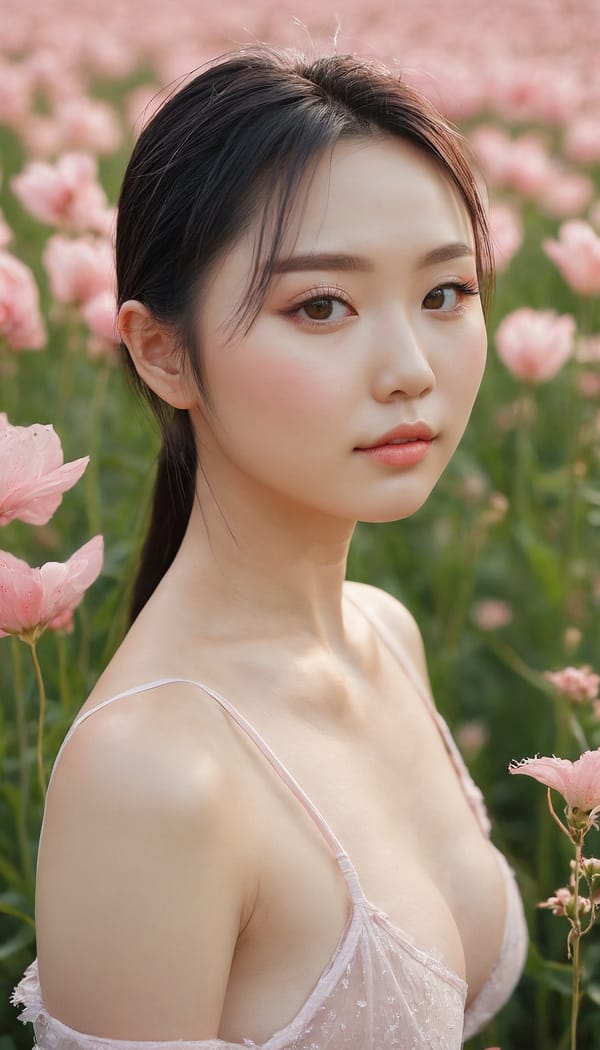 Tags: 21872187, SDXL
{"3": {"inputs": {"seed": 785952334415421, "steps": 64, "cfg": 5.53, "sampler_name": "dpmpp_2m", "scheduler": "karras", "denoise": 1.0, "model": ["27", 0], "positive": ["6", 0], "negative": ["7", 0], "latent_image": ["5", 0]}, "class_type": "KSampler"}, "4": {"inputs": {"ckpt_name": "juggernautxl.safetensors"}, "class_type": "CheckpointLoaderSimple"}, "5": {"inputs": {"width": 768, "height": 1344, "batch_size": 1}, "class_type": "EmptyLatentImage"}, "6": {"inputs": {"text": "28 year old girl, (ukrainian:1.14), (chinese:1.05), (taiwanese:1.07), (seductive facial expression:0.98), (temptress:0.99), (idol:1.05), (eyelashes:0.99), (seductive pose:1.13), (sexy lips:1.03), (detailed face:0.98), (pale skin:1.05), (cute:1.00), (beautiful eyes:1.06), (double eyelids:0.99), (slim:0.96), (blush:1.12), (in a seductive pose:1.05), (large perky breasts:0.96), (cleavage:1.05), (thigh gap:1.11), wearing (translucent clothes:1.09) on a flower field, (candid cinema:1.05), (skin fuzz:1.09), (textured skin:1.04), (RAW:1.09), (detailed skin:1.01), (natural looking skin:1.07), (soft lighting:1.06), (film:1.08), (portra:1.01)", "clip": ["27", 1]}, "class_type": "CLIPTextEncode"}, "7": {"inputs": {"text": "(worst quality:1.11), (distorted:1.08), (open mouth:1.13), (low resolution:1.14), (bad hands:1.07), (watermark:1.09), (twisted:1.11)", "clip": ["27", 1]}, "class_type": "CLIPTextEncode"}, "8": {"inputs": {"samples": ["3", 0], "vae": ["4", 2]}, "class_type": "VAEDecode"}, "25": {"inputs": {"lora_name": "nudify_xl.safetensors", "strength_model": 0.32, "strength_clip": 0.15, "model": ["4", 0], "clip": ["4", 1]}, "class_type": "LoraLoader"}, "26": {"inputs": {"lora_name": "shirtlift_SDXL_v2.safetensors", "strength_model": 0.0, "strength_clip": 0.05, "model": ["25", 0], "clip": ["25", 1]}, "class_type": "LoraLoader"}, "27": {"inputs": {"lora_name": "PerfectEyesXL.safetensors", "strength_model": 0.07, "strength_clip": 0.05, "model": ["26", 0], "clip": ["26", 1]}, "class_type": "LoraLoader"}, "30": {"inputs": {"model_name": "4x_NMKD-Superscale-SP_178000_G.pth"}, "class_type": "UpscaleModelLoader"}, "31": {"inputs": {"upscale_model": ["30", 0], "image": ["8", 0]}, "class_type": "ImageUpscaleWithModel"}, "32": {"inputs": {"upscale_method": "lanczos", "scale_by": 0.5, "image": ["31", 0]}, "class_type": "ImageScaleBy"}, "33": {"inputs": {"pixels": ["32", 0], "vae": ["4", 2]}, "class_type": "VAEEncode"}, "34": {"inputs": {"seed": 785952334415421, "steps": 64, "cfg": 5.53, "sampler_name": "dpmpp_2m", "scheduler": "karras", "denoise": 0.3, "model": ["27", 0], "positive": ["6", 0], "negative": ["7", 0], "latent_image": ["33", 0]}, "class_type": "KSampler"}, "36": {"inputs": {"samples": ["34", 0], "vae": ["4", 2]}, "class_type": "VAEDecode"}, "39": {"inputs": {"filename_prefix": "comfyapi-1732746311007", "images": ["36", 0]}, "class_type": "SaveImage"}}