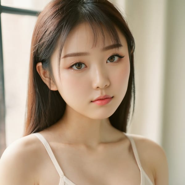 Tags: 21872187, SDXL
{"3": {"inputs": {"seed": 520703280530421, "steps": 64, "cfg": 5.89, "sampler_name": "dpmpp_2m", "scheduler": "karras", "denoise": 1.0, "model": ["27", 0], "positive": ["6", 0], "negative": ["7", 0], "latent_image": ["5", 0]}, "class_type": "KSampler"}, "4": {"inputs": {"ckpt_name": "juggernautxl.safetensors"}, "class_type": "CheckpointLoaderSimple"}, "5": {"inputs": {"width": 1024, "height": 1024, "batch_size": 1}, "class_type": "EmptyLatentImage"}, "6": {"inputs": {"text": "23 year old girl, (chinese:1.04), (irish:1.01), (idol:1.13), (double eyelids:1.08), (temptress:1.05), (seductive pose:0.95), (sexy lips:1.06), (detailed face:1.05), (beautiful eyes:1.08), (blush:1.11), (cute:1.09), (seductive facial expression:0.95), (eyelashes:1.08), (pale skin:1.04), (slim:1.05), (in a seductive pose:0.99), (large perky breasts:1.05), (cleavage:0.95), (thigh gap:1.02), (white tanktop:0.98), busy street, (detailed skin:1.07), (candid cinema:1.01), (skin fuzz:1.00), (film:1.05), (textured skin:1.04), (soft lighting:1.07), (natural looking skin:1.02), (portra:1.00), (RAW:1.03)", "clip": ["27", 1]}, "class_type": "CLIPTextEncode"}, "7": {"inputs": {"text": "(watermark:1.08), (bad hands:1.10), (twisted:1.14), (open mouth:1.09), (distorted:1.11), (worst quality:1.07), (low resolution:1.11)", "clip": ["27", 1]}, "class_type": "CLIPTextEncode"}, "8": {"inputs": {"samples": ["3", 0], "vae": ["4", 2]}, "class_type": "VAEDecode"}, "25": {"inputs": {"lora_name": "nudify_xl.safetensors", "strength_model": 0.29, "strength_clip": 0.1, "model": ["4", 0], "clip": ["4", 1]}, "class_type": "LoraLoader"}, "26": {"inputs": {"lora_name": "shirtlift_SDXL_v2.safetensors", "strength_model": 0.03, "strength_clip": 0.13, "model": ["25", 0], "clip": ["25", 1]}, "class_type": "LoraLoader"}, "27": {"inputs": {"lora_name": "PerfectEyesXL.safetensors", "strength_model": 0.08, "strength_clip": 0.01, "model": ["26", 0], "clip": ["26", 1]}, "class_type": "LoraLoader"}, "30": {"inputs": {"model_name": "4x_NMKD-Superscale-SP_178000_G.pth"}, "class_type": "UpscaleModelLoader"}, "31": {"inputs": {"upscale_model": ["30", 0], "image": ["8", 0]}, "class_type": "ImageUpscaleWithModel"}, "32": {"inputs": {"upscale_method": "lanczos", "scale_by": 0.5, "image": ["31", 0]}, "class_type": "ImageScaleBy"}, "33": {"inputs": {"pixels": ["32", 0], "vae": ["4", 2]}, "class_type": "VAEEncode"}, "34": {"inputs": {"seed": 520703280530421, "steps": 64, "cfg": 5.89, "sampler_name": "dpmpp_2m", "scheduler": "karras", "denoise": 0.3, "model": ["27", 0], "positive": ["6", 0], "negative": ["7", 0], "latent_image": ["33", 0]}, "class_type": "KSampler"}, "36": {"inputs": {"samples": ["34", 0], "vae": ["4", 2]}, "class_type": "VAEDecode"}, "39": {"inputs": {"filename_prefix": "comfyapi-1725243334694", "images": ["36", 0]}, "class_type": "SaveImage"}}