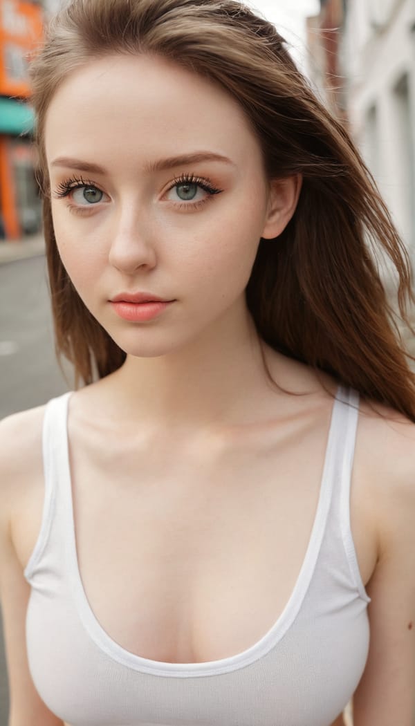 Tags: 21872187, SDXL
{"3": {"inputs": {"seed": 261218857342359, "steps": 32, "cfg": 5.74, "sampler_name": "dpmpp_2m", "scheduler": "karras", "denoise": 1.0, "model": ["27", 0], "positive": ["6", 0], "negative": ["7", 0], "latent_image": ["5", 0]}, "class_type": "KSampler"}, "4": {"inputs": {"ckpt_name": "juggernautxl.safetensors"}, "class_type": "CheckpointLoaderSimple"}, "5": {"inputs": {"width": 768, "height": 1344, "batch_size": 1}, "class_type": "EmptyLatentImage"}, "6": {"inputs": {"text": "22 year old girl, (irish:1.04), (cute:1.12), (slim:0.99), (temptress:1.09), (seductive facial expression:1.05), (pale skin:1.08), (sexy lips:0.99), (beautiful eyes:1.06), (double eyelids:0.97), (eyelashes:1.05), (idol:0.95), (blush:1.13), (seductive pose:1.10), (perky ass:1.14), (exposed ass:1.04), (looking back:0.99), (sexy ass:1.12), (thigh gap:1.11), (white tanktop:1.14), busy street, (textured skin:1.06), (portra:1.02), (soft lighting:1.01), (RAW:1.01), (skin fuzz:1.02), (film:1.04), (detailed skin:1.08), (candid cinema:1.08), (natural looking skin:1.07)", "clip": ["27", 1]}, "class_type": "CLIPTextEncode"}, "7": {"inputs": {"text": "(worst quality:1.05), (open mouth:1.06), (watermark:1.14), (distorted:1.14), (bad hands:1.07), (twisted:1.09), (low resolution:1.08)", "clip": ["27", 1]}, "class_type": "CLIPTextEncode"}, "8": {"inputs": {"samples": ["3", 0], "vae": ["4", 2]}, "class_type": "VAEDecode"}, "25": {"inputs": {"lora_name": "nudify_xl.safetensors", "strength_model": 0.39, "strength_clip": 0.27, "model": ["4", 0], "clip": ["4", 1]}, "class_type": "LoraLoader"}, "26": {"inputs": {"lora_name": "shirtlift_SDXL_v2.safetensors", "strength_model": 0.09, "strength_clip": 0.12, "model": ["25", 0], "clip": ["25", 1]}, "class_type": "LoraLoader"}, "27": {"inputs": {"lora_name": "PerfectEyesXL.safetensors", "strength_model": 0.18, "strength_clip": 0.15, "model": ["26", 0], "clip": ["26", 1]}, "class_type": "LoraLoader"}, "30": {"inputs": {"model_name": "4x_NMKD-Superscale-SP_178000_G.pth"}, "class_type": "UpscaleModelLoader"}, "31": {"inputs": {"upscale_model": ["30", 0], "image": ["8", 0]}, "class_type": "ImageUpscaleWithModel"}, "32": {"inputs": {"upscale_method": "lanczos", "scale_by": 0.5, "image": ["31", 0]}, "class_type": "ImageScaleBy"}, "33": {"inputs": {"pixels": ["32", 0], "vae": ["4", 2]}, "class_type": "VAEEncode"}, "34": {"inputs": {"seed": 261218857342359, "steps": 32, "cfg": 5.74, "sampler_name": "dpmpp_2m", "scheduler": "karras", "denoise": 0.3, "model": ["27", 0], "positive": ["6", 0], "negative": ["7", 0], "latent_image": ["33", 0]}, "class_type": "KSampler"}, "36": {"inputs": {"samples": ["34", 0], "vae": ["4", 2]}, "class_type": "VAEDecode"}, "39": {"inputs": {"filename_prefix": "comfyapi-1718885801877", "images": ["36", 0]}, "class_type": "SaveImage"}}