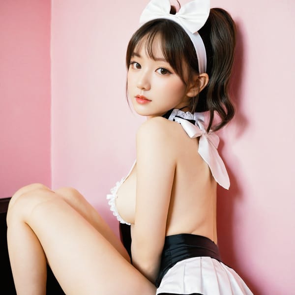 Tags: 21872187, SDXL
{"3": {"inputs": {"seed": 483478238601485, "steps": 64, "cfg": 6.0, "sampler_name": "dpmpp_2m", "scheduler": "karras", "denoise": 1.0, "model": ["27", 0], "positive": ["6", 0], "negative": ["7", 0], "latent_image": ["5", 0]}, "class_type": "KSampler"}, "4": {"inputs": {"ckpt_name": "leosamsHelloworldSDXL_helloworldSDXL32DPO.safetensors"}, "class_type": "CheckpointLoaderSimple"}, "5": {"inputs": {"width": 1024, "height": 1024, "batch_size": 1}, "class_type": "EmptyLatentImage"}, "6": {"inputs": {"text": "26 year old girl, (seductive pose:1.03), (cute:1.01), (double eyelids:1.11), (slim:1.14), (sexy lips:1.02), (detailed face:1.10), (beautiful eyes:1.11), (idol:1.08), (eyelashes:0.97), (blush:0.96), (pale skin:1.01), (temptress:0.99), (seductive facial expression:0.97), (on all fours:1.07), (spreading ass cheeks:1.02), (from behind:1.14), (backboob:1.12), in a (skimpy maid costume:1.11) working at a maid cafe, choker, bowtie, headband, pleated skirt, (natural looking skin:1.04), (textured skin:1.00), (skin fuzz:1.01), (candid cinema:1.01), (detailed skin:1.06), (RAW:1.08), (portra:1.00), (soft lighting:1.04), (film:1.06)", "clip": ["27", 1]}, "class_type": "CLIPTextEncode"}, "7": {"inputs": {"text": "(distorted:1.14), (watermark:1.13), (open mouth:1.10), (twisted:1.11), (bad hands:1.12), (worst quality:1.06), (low resolution:1.08)", "clip": ["27", 1]}, "class_type": "CLIPTextEncode"}, "8": {"inputs": {"samples": ["3", 0], "vae": ["4", 2]}, "class_type": "VAEDecode"}, "25": {"inputs": {"lora_name": "nudify_xl.safetensors", "strength_model": 0.38, "strength_clip": 0.21, "model": ["4", 0], "clip": ["4", 1]}, "class_type": "LoraLoader"}, "26": {"inputs": {"lora_name": "shirtlift_SDXL_v2.safetensors", "strength_model": 0.14, "strength_clip": 0.19, "model": ["25", 0], "clip": ["25", 1]}, "class_type": "LoraLoader"}, "27": {"inputs": {"lora_name": "PerfectEyesXL.safetensors", "strength_model": 0.19, "strength_clip": 0.03, "model": ["26", 0], "clip": ["26", 1]}, "class_type": "LoraLoader"}, "30": {"inputs": {"model_name": "4x_NMKD-Superscale-SP_178000_G.pth"}, "class_type": "UpscaleModelLoader"}, "31": {"inputs": {"upscale_model": ["30", 0], "image": ["8", 0]}, "class_type": "ImageUpscaleWithModel"}, "32": {"inputs": {"upscale_method": "lanczos", "scale_by": 0.5, "image": ["31", 0]}, "class_type": "ImageScaleBy"}, "33": {"inputs": {"pixels": ["32", 0], "vae": ["4", 2]}, "class_type": "VAEEncode"}, "34": {"inputs": {"seed": 483478238601485, "steps": 64, "cfg": 6.0, "sampler_name": "dpmpp_2m", "scheduler": "karras", "denoise": 0.3, "model": ["27", 0], "positive": ["6", 0], "negative": ["7", 0], "latent_image": ["33", 0]}, "class_type": "KSampler"}, "36": {"inputs": {"samples": ["34", 0], "vae": ["4", 2]}, "class_type": "VAEDecode"}, "39": {"inputs": {"filename_prefix": "comfyapi-1707537563941", "images": ["36", 0]}, "class_type": "SaveImage"}}