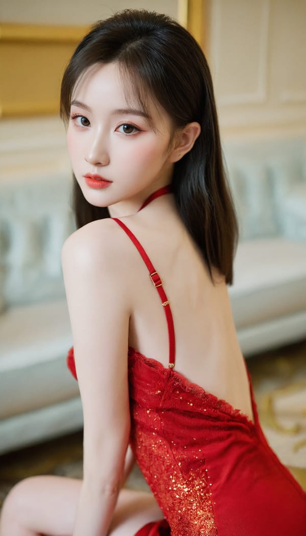 Tags: 21872187, SDXL
{"3": {"inputs": {"seed": 559410124043280, "steps": 32, "cfg": 6.04, "sampler_name": "dpmpp_2m", "scheduler": "karras", "denoise": 1.0, "model": ["27", 0], "positive": ["6", 0], "negative": ["7", 0], "latent_image": ["5", 0]}, "class_type": "KSampler"}, "4": {"inputs": {"ckpt_name": "leosamsHelloworldSDXL_helloworldSDXL32DPO.safetensors"}, "class_type": "CheckpointLoaderSimple"}, "5": {"inputs": {"width": 768, "height": 1344, "batch_size": 1}, "class_type": "EmptyLatentImage"}, "6": {"inputs": {"text": "20 year old girl, (ukrainian:1.02), (chinese:1.11), (cute:1.10), (sexy lips:1.07), (double eyelids:1.06), (pale skin:1.12), (blush:0.98), (eyelashes:0.97), (beautiful eyes:0.96), (slim:1.14), (detailed face:1.09), (seductive pose:1.02), (idol:1.06), (seductive facial expression:1.09), (perky ass:1.13), (exposed ass:1.10), (looking back:1.08), (sexy ass:0.97), (thigh gap:1.03), (wearing a low-cut red dress:0.97) at a ballroom, (RAW:1.08), (film:1.01), (portra:1.02), (textured skin:1.03), (soft lighting:1.05), (natural looking skin:1.04), (skin fuzz:1.08), (candid cinema:1.01), (detailed skin:1.05)", "clip": ["27", 1]}, "class_type": "CLIPTextEncode"}, "7": {"inputs": {"text": "(twisted:1.12), (open mouth:1.12), (watermark:1.08), (low resolution:1.10), (bad hands:1.08), (distorted:1.08), (worst quality:1.11)", "clip": ["27", 1]}, "class_type": "CLIPTextEncode"}, "8": {"inputs": {"samples": ["3", 0], "vae": ["4", 2]}, "class_type": "VAEDecode"}, "25": {"inputs": {"lora_name": "nudify_xl.safetensors", "strength_model": 0.19, "strength_clip": 0.11, "model": ["4", 0], "clip": ["4", 1]}, "class_type": "LoraLoader"}, "26": {"inputs": {"lora_name": "shirtlift_SDXL_v2.safetensors", "strength_model": 0.03, "strength_clip": 0.01, "model": ["25", 0], "clip": ["25", 1]}, "class_type": "LoraLoader"}, "27": {"inputs": {"lora_name": "PerfectEyesXL.safetensors", "strength_model": 0.0, "strength_clip": 0.01, "model": ["26", 0], "clip": ["26", 1]}, "class_type": "LoraLoader"}, "30": {"inputs": {"model_name": "4x_NMKD-Superscale-SP_178000_G.pth"}, "class_type": "UpscaleModelLoader"}, "31": {"inputs": {"upscale_model": ["30", 0], "image": ["8", 0]}, "class_type": "ImageUpscaleWithModel"}, "32": {"inputs": {"upscale_method": "lanczos", "scale_by": 0.5, "image": ["31", 0]}, "class_type": "ImageScaleBy"}, "33": {"inputs": {"pixels": ["32", 0], "vae": ["4", 2]}, "class_type": "VAEEncode"}, "34": {"inputs": {"seed": 559410124043280, "steps": 32, "cfg": 6.04, "sampler_name": "dpmpp_2m", "scheduler": "karras", "denoise": 0.3, "model": ["27", 0], "positive": ["6", 0], "negative": ["7", 0], "latent_image": ["33", 0]}, "class_type": "KSampler"}, "36": {"inputs": {"samples": ["34", 0], "vae": ["4", 2]}, "class_type": "VAEDecode"}, "39": {"inputs": {"filename_prefix": "comfyapi-1707860513776", "images": ["36", 0]}, "class_type": "SaveImage"}}