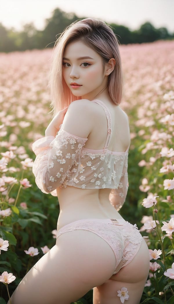 Tags: 21872187, SDXL
{"3": {"inputs": {"seed": 930851919508432, "steps": 32, "cfg": 7.61, "sampler_name": "dpmpp_2m", "scheduler": "karras", "denoise": 1.0, "model": ["27", 0], "positive": ["6", 0], "negative": ["7", 0], "latent_image": ["5", 0]}, "class_type": "KSampler"}, "4": {"inputs": {"ckpt_name": "juggernautxl.safetensors"}, "class_type": "CheckpointLoaderSimple"}, "5": {"inputs": {"width": 768, "height": 1344, "batch_size": 1}, "class_type": "EmptyLatentImage"}, "6": {"inputs": {"text": "19 year old girl, (seductive facial expression:1.11), (pale skin:1.03), (detailed face:1.08), (blush:1.03), (seductive pose:1.02), (double eyelids:1.07), (idol:1.13), (slim:1.01), (beautiful eyes:0.97), (cute:1.10), (sexy lips:0.97), (eyelashes:1.00), (perky ass:1.10), (exposed ass:0.95), (looking back:1.12), (sexy ass:1.14), (thigh gap:1.09), wearing (translucent clothes:0.99) on a flower field, (skin fuzz:1.07), (textured skin:1.05), (detailed skin:1.09), (film:1.04), (RAW:1.07), (candid cinema:1.09), (natural looking skin:1.02), (portra:1.06), (soft lighting:1.03)", "clip": ["27", 1]}, "class_type": "CLIPTextEncode"}, "7": {"inputs": {"text": "(twisted:1.05), (worst quality:1.10), (open mouth:1.07), (watermark:1.12), (bad hands:1.11), (low resolution:1.13), (distorted:1.13)", "clip": ["27", 1]}, "class_type": "CLIPTextEncode"}, "8": {"inputs": {"samples": ["3", 0], "vae": ["4", 2]}, "class_type": "VAEDecode"}, "25": {"inputs": {"lora_name": "nudify_xl.safetensors", "strength_model": 0.04, "strength_clip": 0.23, "model": ["4", 0], "clip": ["4", 1]}, "class_type": "LoraLoader"}, "26": {"inputs": {"lora_name": "shirtlift_SDXL_v2.safetensors", "strength_model": 0.15, "strength_clip": 0.17, "model": ["25", 0], "clip": ["25", 1]}, "class_type": "LoraLoader"}, "27": {"inputs": {"lora_name": "PerfectEyesXL.safetensors", "strength_model": 0.08, "strength_clip": 0.04, "model": ["26", 0], "clip": ["26", 1]}, "class_type": "LoraLoader"}, "30": {"inputs": {"model_name": "4x_NMKD-Superscale-SP_178000_G.pth"}, "class_type": "UpscaleModelLoader"}, "31": {"inputs": {"upscale_model": ["30", 0], "image": ["8", 0]}, "class_type": "ImageUpscaleWithModel"}, "32": {"inputs": {"upscale_method": "lanczos", "scale_by": 0.5, "image": ["31", 0]}, "class_type": "ImageScaleBy"}, "33": {"inputs": {"pixels": ["32", 0], "vae": ["4", 2]}, "class_type": "VAEEncode"}, "34": {"inputs": {"seed": 930851919508432, "steps": 32, "cfg": 7.61, "sampler_name": "dpmpp_2m", "scheduler": "karras", "denoise": 0.3, "model": ["27", 0], "positive": ["6", 0], "negative": ["7", 0], "latent_image": ["33", 0]}, "class_type": "KSampler"}, "36": {"inputs": {"samples": ["34", 0], "vae": ["4", 2]}, "class_type": "VAEDecode"}, "39": {"inputs": {"filename_prefix": "comfyapi-1714820909764", "images": ["36", 0]}, "class_type": "SaveImage"}}