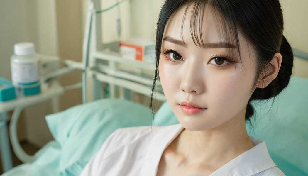 Tags: 21872187, SDXL
{"3": {"inputs": {"seed": 552442267891660, "steps": 32, "cfg": 6.21, "sampler_name": "dpmpp_2m", "scheduler": "karras", "denoise": 1.0, "model": ["27", 0], "positive": ["6", 0], "negative": ["7", 0], "latent_image": ["5", 0]}, "class_type": "KSampler"}, "4": {"inputs": {"ckpt_name": "juggernautxl.safetensors"}, "class_type": "CheckpointLoaderSimple"}, "5": {"inputs": {"width": 1344, "height": 768, "batch_size": 1}, "class_type": "EmptyLatentImage"}, "6": {"inputs": {"text": "20 year old girl, (irish:0.98), (chinese:1.06), (japanese:1.10), (pale skin:1.08), (slim:1.01), (eyelashes:0.97), (detailed face:0.96), (double eyelids:1.05), (cute:0.95), (sexy lips:1.09), (temptress:1.00), (seductive facial expression:1.09), (idol:1.04), (beautiful eyes:1.05), (blush:0.98), (in a seductive pose:1.08), (large perky breasts:1.01), (cleavage:0.98), (thigh gap:1.00), (nurse in uniform:1.09) working in a hospital ward, (RAW:1.08), (detailed skin:1.08), (portra:1.05), (soft lighting:1.07), (textured skin:1.07), (skin fuzz:1.05), (natural looking skin:1.08), (film:1.06), (candid cinema:1.01)", "clip": ["27", 1]}, "class_type": "CLIPTextEncode"}, "7": {"inputs": {"text": "(worst quality:1.12), (watermark:1.06), (twisted:1.09), (low resolution:1.08), (distorted:1.11), (open mouth:1.13), (bad hands:1.08)", "clip": ["27", 1]}, "class_type": "CLIPTextEncode"}, "8": {"inputs": {"samples": ["3", 0], "vae": ["4", 2]}, "class_type": "VAEDecode"}, "25": {"inputs": {"lora_name": "nudify_xl.safetensors", "strength_model": 0.05, "strength_clip": 0.21, "model": ["4", 0], "clip": ["4", 1]}, "class_type": "LoraLoader"}, "26": {"inputs": {"lora_name": "shirtlift_SDXL_v2.safetensors", "strength_model": 0.11, "strength_clip": 0.04, "model": ["25", 0], "clip": ["25", 1]}, "class_type": "LoraLoader"}, "27": {"inputs": {"lora_name": "PerfectEyesXL.safetensors", "strength_model": 0.14, "strength_clip": 0.12, "model": ["26", 0], "clip": ["26", 1]}, "class_type": "LoraLoader"}, "30": {"inputs": {"model_name": "4x_NMKD-Superscale-SP_178000_G.pth"}, "class_type": "UpscaleModelLoader"}, "31": {"inputs": {"upscale_model": ["30", 0], "image": ["8", 0]}, "class_type": "ImageUpscaleWithModel"}, "32": {"inputs": {"upscale_method": "lanczos", "scale_by": 0.5, "image": ["31", 0]}, "class_type": "ImageScaleBy"}, "33": {"inputs": {"pixels": ["32", 0], "vae": ["4", 2]}, "class_type": "VAEEncode"}, "34": {"inputs": {"seed": 552442267891660, "steps": 32, "cfg": 6.21, "sampler_name": "dpmpp_2m", "scheduler": "karras", "denoise": 0.3, "model": ["27", 0], "positive": ["6", 0], "negative": ["7", 0], "latent_image": ["33", 0]}, "class_type": "KSampler"}, "36": {"inputs": {"samples": ["34", 0], "vae": ["4", 2]}, "class_type": "VAEDecode"}, "39": {"inputs": {"filename_prefix": "comfyapi-1713424120830", "images": ["36", 0]}, "class_type": "SaveImage"}}