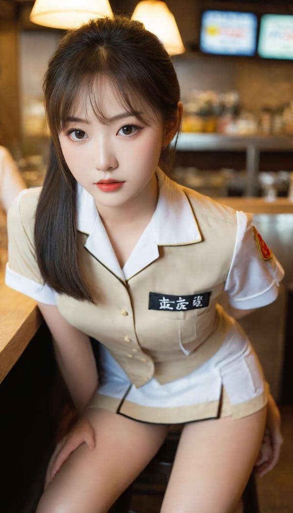 Tags: 21872187, SDXL
{"3": {"inputs": {"seed": 398846752512731, "steps": 64, "cfg": 5.45, "sampler_name": "dpmpp_2m", "scheduler": "karras", "denoise": 1.0, "model": ["27", 0], "positive": ["6", 0], "negative": ["7", 0], "latent_image": ["5", 0]}, "class_type": "KSampler"}, "4": {"inputs": {"ckpt_name": "leosamsHelloworldSDXL_helloworldSDXL32DPO.safetensors"}, "class_type": "CheckpointLoaderSimple"}, "5": {"inputs": {"width": 768, "height": 1344, "batch_size": 1}, "class_type": "EmptyLatentImage"}, "6": {"inputs": {"text": "18 year old girl, (japanese:1.00), (chinese:1.06), (temptress:1.10), (pale skin:1.02), (eyelashes:1.00), (double eyelids:1.06), (detailed face:1.05), (sexy lips:1.08), (cute:1.14), (idol:1.05), (seductive pose:1.05), (beautiful eyes:0.96), (blush:0.96), (seductive facial expression:0.98), (perky ass:0.95), (exposed ass:1.00), (looking back:1.05), (sexy ass:1.09), (thigh gap:1.02), (a waitress in uniform:0.98) working at a restaurant, (soft lighting:1.02), (film:1.01), (RAW:1.07), (natural looking skin:1.09), (portra:1.00), (textured skin:1.09), (candid cinema:1.04), (detailed skin:1.05), (skin fuzz:1.06)", "clip": ["27", 1]}, "class_type": "CLIPTextEncode"}, "7": {"inputs": {"text": "(worst quality:1.13), (bad hands:1.10), (distorted:1.05), (watermark:1.05), (twisted:1.10), (low resolution:1.08), (open mouth:1.09)", "clip": ["27", 1]}, "class_type": "CLIPTextEncode"}, "8": {"inputs": {"samples": ["3", 0], "vae": ["4", 2]}, "class_type": "VAEDecode"}, "25": {"inputs": {"lora_name": "nudify_xl.safetensors", "strength_model": 0.03, "strength_clip": 0.15, "model": ["4", 0], "clip": ["4", 1]}, "class_type": "LoraLoader"}, "26": {"inputs": {"lora_name": "shirtlift_SDXL_v2.safetensors", "strength_model": 0.11, "strength_clip": 0.14, "model": ["25", 0], "clip": ["25", 1]}, "class_type": "LoraLoader"}, "27": {"inputs": {"lora_name": "PerfectEyesXL.safetensors", "strength_model": 0.11, "strength_clip": 0.13, "model": ["26", 0], "clip": ["26", 1]}, "class_type": "LoraLoader"}, "30": {"inputs": {"model_name": "4x_NMKD-Superscale-SP_178000_G.pth"}, "class_type": "UpscaleModelLoader"}, "31": {"inputs": {"upscale_model": ["30", 0], "image": ["8", 0]}, "class_type": "ImageUpscaleWithModel"}, "32": {"inputs": {"upscale_method": "lanczos", "scale_by": 0.5, "image": ["31", 0]}, "class_type": "ImageScaleBy"}, "33": {"inputs": {"pixels": ["32", 0], "vae": ["4", 2]}, "class_type": "VAEEncode"}, "34": {"inputs": {"seed": 398846752512731, "steps": 64, "cfg": 5.45, "sampler_name": "dpmpp_2m", "scheduler": "karras", "denoise": 0.3, "model": ["27", 0], "positive": ["6", 0], "negative": ["7", 0], "latent_image": ["33", 0]}, "class_type": "KSampler"}, "36": {"inputs": {"samples": ["34", 0], "vae": ["4", 2]}, "class_type": "VAEDecode"}, "39": {"inputs": {"filename_prefix": "comfyapi-1707875819880", "images": ["36", 0]}, "class_type": "SaveImage"}}