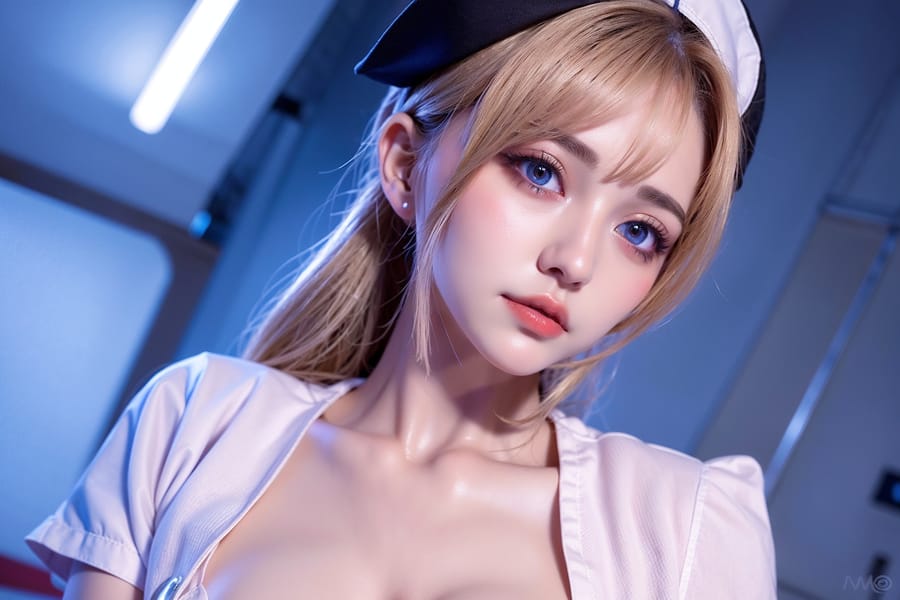 Tags: 21872187
(ukrainian:1.00), (nurse outfit:1.19), hospital ward, <lora:skirtlift-v4:0.89 <lora:Addams:0.26>, extremely detailed eyes, extremely detailed face, cute, (photorealistic:0.98), sexy lips, eyelashes, perky breasts, textured skin, RAW, sharp, tall, blush, 1girl, (dramatic:1.06)
Negative prompt: black and white, ugly, (worst quality:2.13)
Steps: 32, Sampler: DPM++ 2M Karras, CFG scale: 5.74, Seed: 4092266961, Size: 768x512, Model hash: fc2511737a, Model: chilloutmix_NiPrunedFp32Fix, Seed resize from: -1x-1, Denoising strength: 0.35, Version: v1.2.1, Hires upscale: 2.5, Hires steps: 16, Hires upscaler: ESRGAN_4x