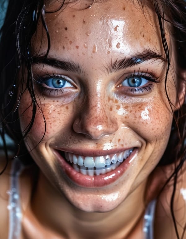 Tags: undefined
realistic photo of an attractive woman with wet transparent panties, beautiful lady, (freckles), big smile, sapphire eyes, long hair, dark makeup, hyperdetailed photography, soft light,  cover
Negative prompt: CGI, Unreal, Airbrushed, Digital
Steps: 35, Sampler: DPM++ 3M SDE Karras, CFG scale: 7, Seed: 3101185027, Size: 896x1152, Model hash: c9e3e68f89, Model: juggernautXL_v9Rundiffusionphoto2, Version: v1.7.0