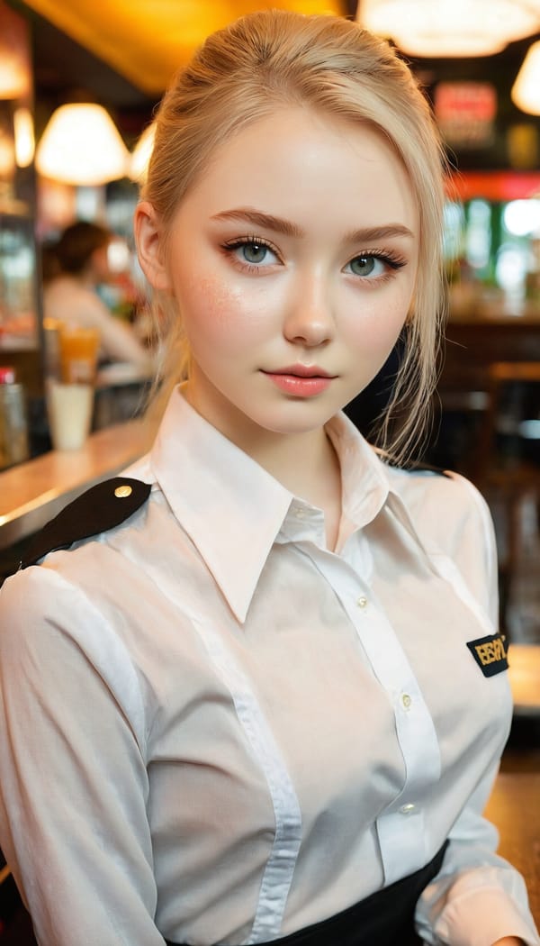 Tags: 21872187, SDXL
{"3": {"inputs": {"seed": 613245671211340, "steps": 64, "cfg": 7.3, "sampler_name": "dpmpp_2m", "scheduler": "karras", "denoise": 1.0, "model": ["27", 0], "positive": ["6", 0], "negative": ["7", 0], "latent_image": ["5", 0]}, "class_type": "KSampler"}, "4": {"inputs": {"ckpt_name": "juggernautxl.safetensors"}, "class_type": "CheckpointLoaderSimple"}, "5": {"inputs": {"width": 768, "height": 1344, "batch_size": 1}, "class_type": "EmptyLatentImage"}, "6": {"inputs": {"text": "18 year old girl, (irish:1.00), (idol:1.01), (temptress:1.07), (eyelashes:0.98), (detailed face:1.04), (slim:1.11), (pale skin:1.07), (seductive pose:1.04), (double eyelids:1.13), (cute:0.95), (blush:0.96), (beautiful eyes:1.13), (sexy lips:1.10), (perky ass:1.00), (exposed ass:0.96), (looking back:1.00), (sexy ass:1.08), (thigh gap:0.95), (a waitress in uniform:1.14) working at a restaurant, (RAW:1.07), (soft lighting:1.09), (detailed skin:1.08), (textured skin:1.01), (film:1.04), (candid cinema:1.03), (skin fuzz:1.03), (natural looking skin:1.05), (portra:1.08)", "clip": ["27", 1]}, "class_type": "CLIPTextEncode"}, "7": {"inputs": {"text": "(distorted:1.09), (worst quality:1.05), (twisted:1.12), (low resolution:1.09), (watermark:1.11), (bad hands:1.10), (open mouth:1.07)", "clip": ["27", 1]}, "class_type": "CLIPTextEncode"}, "8": {"inputs": {"samples": ["3", 0], "vae": ["4", 2]}, "class_type": "VAEDecode"}, "25": {"inputs": {"lora_name": "nudify_xl.safetensors", "strength_model": 0.39, "strength_clip": 0.0, "model": ["4", 0], "clip": ["4", 1]}, "class_type": "LoraLoader"}, "26": {"inputs": {"lora_name": "shirtlift_SDXL_v2.safetensors", "strength_model": 0.09, "strength_clip": 0.02, "model": ["25", 0], "clip": ["25", 1]}, "class_type": "LoraLoader"}, "27": {"inputs": {"lora_name": "PerfectEyesXL.safetensors", "strength_model": 0.17, "strength_clip": 0.07, "model": ["26", 0], "clip": ["26", 1]}, "class_type": "LoraLoader"}, "30": {"inputs": {"model_name": "4x_NMKD-Superscale-SP_178000_G.pth"}, "class_type": "UpscaleModelLoader"}, "31": {"inputs": {"upscale_model": ["30", 0], "image": ["8", 0]}, "class_type": "ImageUpscaleWithModel"}, "32": {"inputs": {"upscale_method": "lanczos", "scale_by": 0.5, "image": ["31", 0]}, "class_type": "ImageScaleBy"}, "33": {"inputs": {"pixels": ["32", 0], "vae": ["4", 2]}, "class_type": "VAEEncode"}, "34": {"inputs": {"seed": 613245671211340, "steps": 64, "cfg": 7.3, "sampler_name": "dpmpp_2m", "scheduler": "karras", "denoise": 0.3, "model": ["27", 0], "positive": ["6", 0], "negative": ["7", 0], "latent_image": ["33", 0]}, "class_type": "KSampler"}, "36": {"inputs": {"samples": ["34", 0], "vae": ["4", 2]}, "class_type": "VAEDecode"}, "39": {"inputs": {"filename_prefix": "comfyapi-1713236488473", "images": ["36", 0]}, "class_type": "SaveImage"}}