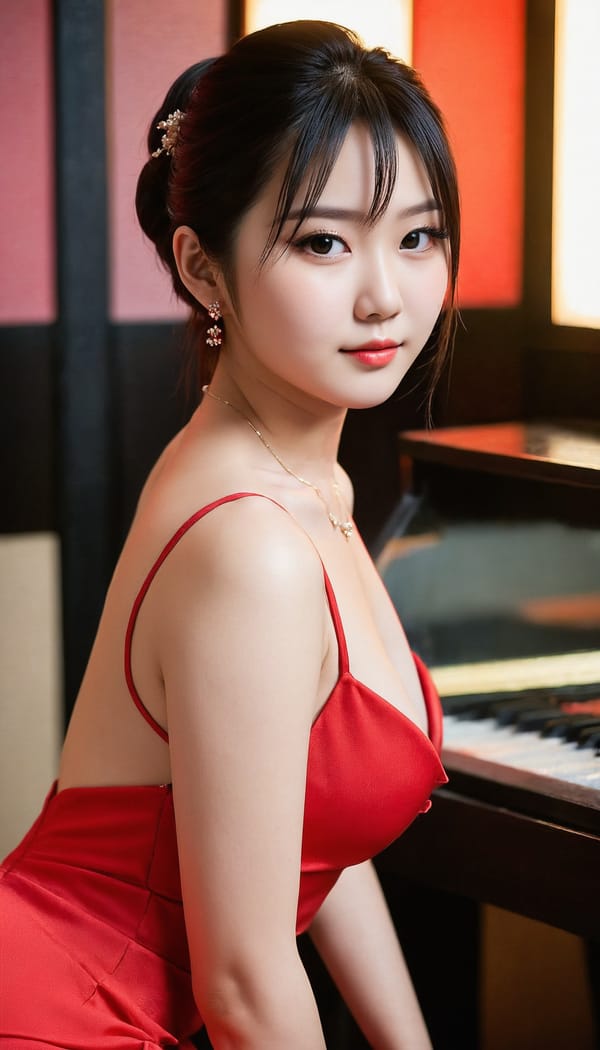 Tags: 21872187, SDXL
{"3": {"inputs": {"seed": 713636298366596, "steps": 32, "cfg": 7.84, "sampler_name": "dpmpp_2m", "scheduler": "karras", "denoise": 1.0, "model": ["27", 0], "positive": ["6", 0], "negative": ["7", 0], "latent_image": ["5", 0]}, "class_type": "KSampler"}, "4": {"inputs": {"ckpt_name": "juggernautXL_v8Rundiffusion.safetensors"}, "class_type": "CheckpointLoaderSimple"}, "5": {"inputs": {"width": 768, "height": 1344, "batch_size": 1}, "class_type": "EmptyLatentImage"}, "6": {"inputs": {"text": "20 year old girl, (japanese:1.13), (taiwanese:1.05), (seductive pose:1.01), (beautiful eyes:1.12), (blush:1.03), (seductive facial expression:1.12), (slim:1.00), (double eyelids:1.09), (idol:1.01), (temptress:1.04), (pale skin:0.99), (eyelashes:1.13), (sexy lips:1.01), (cute:0.99), (detailed face:1.01), (on all fours:1.07), (spreading ass cheeks:1.06), (from behind:1.03), (backboob:1.06), (wearing a low-cut red dress:1.08) at a ballroom, (RAW:1.05), (textured skin:1.00), (natural looking skin:1.03), (soft lighting:1.06), (portra:1.07), (candid cinema:1.00), (film:1.01), (detailed skin:1.01)", "clip": ["27", 1]}, "class_type": "CLIPTextEncode"}, "7": {"inputs": {"text": "(open mouth:1.12), (bad hands:1.14), (low resolution:1.05), (distorted:1.08), (watermark:1.08), (worst quality:1.09), (twisted:1.07)", "clip": ["27", 1]}, "class_type": "CLIPTextEncode"}, "8": {"inputs": {"samples": ["3", 0], "vae": ["4", 2]}, "class_type": "VAEDecode"}, "25": {"inputs": {"lora_name": "nudify_xl.safetensors", "strength_model": 0.34, "strength_clip": 0.11, "model": ["4", 0], "clip": ["4", 1]}, "class_type": "LoraLoader"}, "26": {"inputs": {"lora_name": "shirtlift_SDXL_v2.safetensors", "strength_model": 0.09, "strength_clip": 0.03, "model": ["25", 0], "clip": ["25", 1]}, "class_type": "LoraLoader"}, "27": {"inputs": {"lora_name": "PerfectEyesXL.safetensors", "strength_model": 0.11, "strength_clip": 0.14, "model": ["26", 0], "clip": ["26", 1]}, "class_type": "LoraLoader"}, "30": {"inputs": {"model_name": "4x_NMKD-Superscale-SP_178000_G.pth"}, "class_type": "UpscaleModelLoader"}, "31": {"inputs": {"upscale_model": ["30", 0], "image": ["8", 0]}, "class_type": "ImageUpscaleWithModel"}, "32": {"inputs": {"upscale_method": "lanczos", "scale_by": 0.5, "image": ["31", 0]}, "class_type": "ImageScaleBy"}, "33": {"inputs": {"pixels": ["32", 0], "vae": ["4", 2]}, "class_type": "VAEEncode"}, "34": {"inputs": {"seed": 713636298366596, "steps": 32, "cfg": 7.84, "sampler_name": "dpmpp_2m", "scheduler": "karras", "denoise": 0.3, "model": ["27", 0], "positive": ["6", 0], "negative": ["7", 0], "latent_image": ["33", 0]}, "class_type": "KSampler"}, "36": {"inputs": {"samples": ["34", 0], "vae": ["4", 2]}, "class_type": "VAEDecode"}, "39": {"inputs": {"filename_prefix": "comfyapi-1707250303431", "images": ["36", 0]}, "class_type": "SaveImage"}}