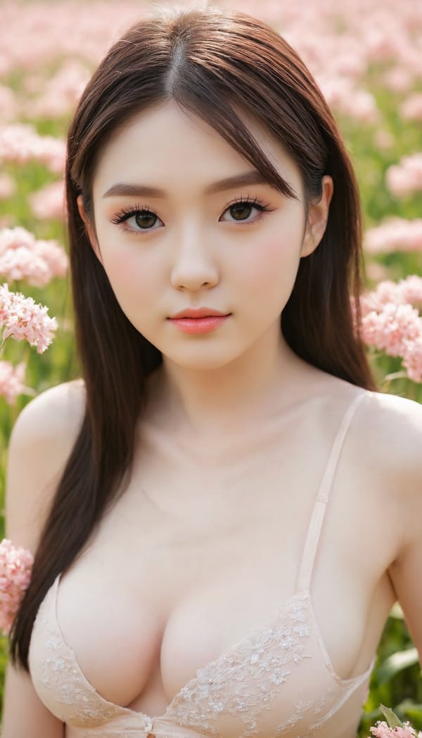 Tags: 21872187, SDXL
{"3": {"inputs": {"seed": 127360861078742, "steps": 64, "cfg": 5.48, "sampler_name": "dpmpp_2m", "scheduler": "karras", "denoise": 1.0, "model": ["27", 0], "positive": ["6", 0], "negative": ["7", 0], "latent_image": ["5", 0]}, "class_type": "KSampler"}, "4": {"inputs": {"ckpt_name": "juggernautXL_v8Rundiffusion.safetensors"}, "class_type": "CheckpointLoaderSimple"}, "5": {"inputs": {"width": 768, "height": 1344, "batch_size": 1}, "class_type": "EmptyLatentImage"}, "6": {"inputs": {"text": "26 year old girl, (double eyelids:1.12), (detailed face:1.13), (temptress:0.97), (pale skin:0.96), (eyelashes:1.10), (slim:1.07), (blush:0.97), (seductive facial expression:1.02), (idol:1.07), (sexy lips:1.12), (seductive pose:1.01), (in a seductive pose:1.13), (large perky breasts:0.97), (cleavage:1.11), (thigh gap:1.02), wearing (translucent clothes:0.95) on a flower field, (film:1.02), (natural looking skin:1.04), (soft lighting:1.04), (skin fuzz:1.09), (textured skin:1.00), (candid cinema:1.08), (portra:1.07), (RAW:1.05), (detailed skin:1.06)", "clip": ["27", 1]}, "class_type": "CLIPTextEncode"}, "7": {"inputs": {"text": "(watermark:1.12), (distorted:1.10), (twisted:1.09), (open mouth:1.11), (worst quality:1.07), (bad hands:1.07), (low resolution:1.09)", "clip": ["27", 1]}, "class_type": "CLIPTextEncode"}, "8": {"inputs": {"samples": ["3", 0], "vae": ["4", 2]}, "class_type": "VAEDecode"}, "25": {"inputs": {"lora_name": "nudify_xl.safetensors", "strength_model": 0.03, "strength_clip": 0.06, "model": ["4", 0], "clip": ["4", 1]}, "class_type": "LoraLoader"}, "26": {"inputs": {"lora_name": "shirtlift_SDXL_v2.safetensors", "strength_model": 0.16, "strength_clip": 0.16, "model": ["25", 0], "clip": ["25", 1]}, "class_type": "LoraLoader"}, "27": {"inputs": {"lora_name": "PerfectEyesXL.safetensors", "strength_model": 0.1, "strength_clip": 0.05, "model": ["26", 0], "clip": ["26", 1]}, "class_type": "LoraLoader"}, "30": {"inputs": {"model_name": "4x_NMKD-Superscale-SP_178000_G.pth"}, "class_type": "UpscaleModelLoader"}, "31": {"inputs": {"upscale_model": ["30", 0], "image": ["8", 0]}, "class_type": "ImageUpscaleWithModel"}, "32": {"inputs": {"upscale_method": "lanczos", "scale_by": 0.5, "image": ["31", 0]}, "class_type": "ImageScaleBy"}, "33": {"inputs": {"pixels": ["32", 0], "vae": ["4", 2]}, "class_type": "VAEEncode"}, "34": {"inputs": {"seed": 127360861078742, "steps": 64, "cfg": 5.48, "sampler_name": "dpmpp_2m", "scheduler": "karras", "denoise": 0.3, "model": ["27", 0], "positive": ["6", 0], "negative": ["7", 0], "latent_image": ["33", 0]}, "class_type": "KSampler"}, "36": {"inputs": {"samples": ["34", 0], "vae": ["4", 2]}, "class_type": "VAEDecode"}, "39": {"inputs": {"filename_prefix": "comfyapi-1707923869597", "images": ["36", 0]}, "class_type": "SaveImage"}}