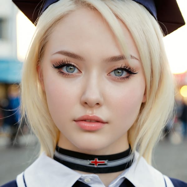 Tags: 21872187, SDXL
{"3": {"inputs": {"seed": 286377654485341, "steps": 64, "cfg": 6.95, "sampler_name": "dpmpp_2m", "scheduler": "karras", "denoise": 1.0, "model": ["27", 0], "positive": ["6", 0], "negative": ["7", 0], "latent_image": ["5", 0]}, "class_type": "KSampler"}, "4": {"inputs": {"ckpt_name": "juggernautxl.safetensors"}, "class_type": "CheckpointLoaderSimple"}, "5": {"inputs": {"width": 1024, "height": 1024, "batch_size": 1}, "class_type": "EmptyLatentImage"}, "6": {"inputs": {"text": "21 year old girl, (russian:1.01), (eyelashes:0.97), (sexy lips:0.96), (pale skin:1.02), (seductive facial expression:0.97), (slim:0.96), (double eyelids:1.07), (temptress:1.01), (beautiful eyes:1.10), (idol:1.08), (blush:1.05), (cute:1.05), (seductive pose:1.05), (detailed face:1.14), (in a seductive pose:0.98), (large perky breasts:0.98), (cleavage:1.04), (thigh gap:1.11), (school uniform:1.12), choker, busy street, (detailed skin:1.02), (soft lighting:1.09), (RAW:1.02), (candid cinema:1.05), (film:1.02), (textured skin:1.00), (skin fuzz:1.03), (portra:1.06)", "clip": ["27", 1]}, "class_type": "CLIPTextEncode"}, "7": {"inputs": {"text": "(worst quality:1.05), (low resolution:1.10), (distorted:1.10), (twisted:1.10), (bad hands:1.14), (watermark:1.10)", "clip": ["27", 1]}, "class_type": "CLIPTextEncode"}, "8": {"inputs": {"samples": ["3", 0], "vae": ["4", 2]}, "class_type": "VAEDecode"}, "25": {"inputs": {"lora_name": "nudify_xl.safetensors", "strength_model": 0.24, "strength_clip": 0.19, "model": ["4", 0], "clip": ["4", 1]}, "class_type": "LoraLoader"}, "26": {"inputs": {"lora_name": "shirtlift_SDXL_v2.safetensors", "strength_model": 0.1, "strength_clip": 0.14, "model": ["25", 0], "clip": ["25", 1]}, "class_type": "LoraLoader"}, "27": {"inputs": {"lora_name": "PerfectEyesXL.safetensors", "strength_model": 0.17, "strength_clip": 0.04, "model": ["26", 0], "clip": ["26", 1]}, "class_type": "LoraLoader"}, "30": {"inputs": {"model_name": "4x_NMKD-Superscale-SP_178000_G.pth"}, "class_type": "UpscaleModelLoader"}, "31": {"inputs": {"upscale_model": ["30", 0], "image": ["8", 0]}, "class_type": "ImageUpscaleWithModel"}, "32": {"inputs": {"upscale_method": "lanczos", "scale_by": 0.5, "image": ["31", 0]}, "class_type": "ImageScaleBy"}, "33": {"inputs": {"pixels": ["32", 0], "vae": ["4", 2]}, "class_type": "VAEEncode"}, "34": {"inputs": {"seed": 286377654485341, "steps": 64, "cfg": 6.95, "sampler_name": "dpmpp_2m", "scheduler": "karras", "denoise": 0.3, "model": ["27", 0], "positive": ["6", 0], "negative": ["7", 0], "latent_image": ["33", 0]}, "class_type": "KSampler"}, "36": {"inputs": {"samples": ["34", 0], "vae": ["4", 2]}, "class_type": "VAEDecode"}, "39": {"inputs": {"filename_prefix": "comfyapi-1732591207407", "images": ["36", 0]}, "class_type": "SaveImage"}}