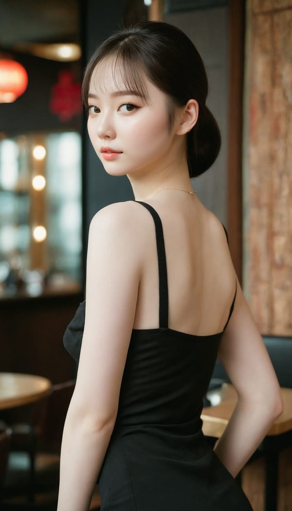 Tags: 21872187, SDXL
{"3": {"inputs": {"seed": 324467161022939, "steps": 32, "cfg": 5.63, "sampler_name": "dpmpp_2m", "scheduler": "karras", "denoise": 1.0, "model": ["27", 0], "positive": ["6", 0], "negative": ["7", 0], "latent_image": ["5", 0]}, "class_type": "KSampler"}, "4": {"inputs": {"ckpt_name": "juggernautxl.safetensors"}, "class_type": "CheckpointLoaderSimple"}, "5": {"inputs": {"width": 768, "height": 1344, "batch_size": 1}, "class_type": "EmptyLatentImage"}, "6": {"inputs": {"text": "19 year old girl, (ukrainian:1.01), (chinese:1.12), (irish:1.00), (russian:0.98), (seductive facial expression:1.04), (detailed face:0.98), (double eyelids:0.96), (blush:0.98), (temptress:1.02), (seductive pose:1.11), (cute:1.12), (eyelashes:0.98), (sexy lips:1.06), (slim:1.01), (pale skin:1.01), (beautiful eyes:1.07), (idol:1.00), (perky ass:1.01), (exposed ass:0.96), (looking back:1.09), (sexy ass:1.14), (thigh gap:1.10), (wearing a little black dress:1.06) at a fine dining restaurant, (detailed skin:1.07), (RAW:1.07), (natural looking skin:1.04), (candid cinema:1.04), (soft lighting:1.07), (textured skin:1.05), (film:1.00), (portra:1.06), (skin fuzz:1.05)", "clip": ["27", 1]}, "class_type": "CLIPTextEncode"}, "7": {"inputs": {"text": "(watermark:1.08), (twisted:1.14), (low resolution:1.12), (open mouth:1.10), (bad hands:1.10), (worst quality:1.08), (distorted:1.09)", "clip": ["27", 1]}, "class_type": "CLIPTextEncode"}, "8": {"inputs": {"samples": ["3", 0], "vae": ["4", 2]}, "class_type": "VAEDecode"}, "25": {"inputs": {"lora_name": "nudify_xl.safetensors", "strength_model": 0.19, "strength_clip": 0.34, "model": ["4", 0], "clip": ["4", 1]}, "class_type": "LoraLoader"}, "26": {"inputs": {"lora_name": "shirtlift_SDXL_v2.safetensors", "strength_model": 0.06, "strength_clip": 0.01, "model": ["25", 0], "clip": ["25", 1]}, "class_type": "LoraLoader"}, "27": {"inputs": {"lora_name": "PerfectEyesXL.safetensors", "strength_model": 0.19, "strength_clip": 0.08, "model": ["26", 0], "clip": ["26", 1]}, "class_type": "LoraLoader"}, "30": {"inputs": {"model_name": "4x_NMKD-Superscale-SP_178000_G.pth"}, "class_type": "UpscaleModelLoader"}, "31": {"inputs": {"upscale_model": ["30", 0], "image": ["8", 0]}, "class_type": "ImageUpscaleWithModel"}, "32": {"inputs": {"upscale_method": "lanczos", "scale_by": 0.5, "image": ["31", 0]}, "class_type": "ImageScaleBy"}, "33": {"inputs": {"pixels": ["32", 0], "vae": ["4", 2]}, "class_type": "VAEEncode"}, "34": {"inputs": {"seed": 324467161022939, "steps": 32, "cfg": 5.63, "sampler_name": "dpmpp_2m", "scheduler": "karras", "denoise": 0.3, "model": ["27", 0], "positive": ["6", 0], "negative": ["7", 0], "latent_image": ["33", 0]}, "class_type": "KSampler"}, "36": {"inputs": {"samples": ["34", 0], "vae": ["4", 2]}, "class_type": "VAEDecode"}, "39": {"inputs": {"filename_prefix": "comfyapi-1735496883894", "images": ["36", 0]}, "class_type": "SaveImage"}}