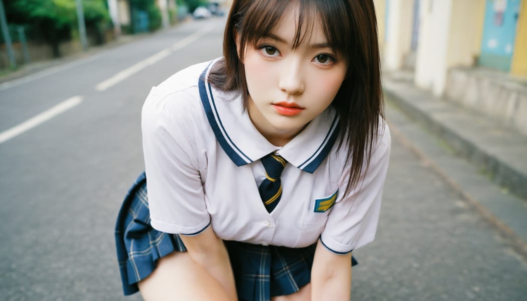 Tags: 21872187, SDXL
{"3": {"inputs": {"seed": 996520125283088, "steps": 32, "cfg": 6.08, "sampler_name": "dpmpp_2m", "scheduler": "karras", "denoise": 1.0, "model": ["27", 0], "positive": ["6", 0], "negative": ["7", 0], "latent_image": ["5", 0]}, "class_type": "KSampler"}, "4": {"inputs": {"ckpt_name": "helloworldxl.safetensors"}, "class_type": "CheckpointLoaderSimple"}, "5": {"inputs": {"width": 1344, "height": 768, "batch_size": 1}, "class_type": "EmptyLatentImage"}, "6": {"inputs": {"text": "20 year old girl, (japanese:0.99), (ukrainian:1.04), (sexy lips:1.10), (seductive facial expression:0.96), (beautiful eyes:1.12), (seductive pose:1.01), (eyelashes:1.02), (pale skin:0.95), (detailed face:1.07), (cute:0.98), (temptress:1.03), (slim:1.02), (blush:1.10), (idol:1.13), (in a seductive pose:1.11), (large perky breasts:1.10), (cleavage:1.01), (thigh gap:1.09), (school uniform:1.12), choker, busy street, (textured skin:1.07), (portra:1.00), (detailed skin:1.05), (film:1.08), (candid cinema:1.07), (soft lighting:1.09), (skin fuzz:1.05), (RAW:1.07), (natural looking skin:1.02)", "clip": ["27", 1]}, "class_type": "CLIPTextEncode"}, "7": {"inputs": {"text": "(twisted:1.12), (distorted:1.11), (watermark:1.05), (open mouth:1.11), (worst quality:1.12), (bad hands:1.10)", "clip": ["27", 1]}, "class_type": "CLIPTextEncode"}, "8": {"inputs": {"samples": ["3", 0], "vae": ["4", 2]}, "class_type": "VAEDecode"}, "25": {"inputs": {"lora_name": "nudify_xl.safetensors", "strength_model": 0.0, "strength_clip": 0.13, "model": ["4", 0], "clip": ["4", 1]}, "class_type": "LoraLoader"}, "26": {"inputs": {"lora_name": "shirtlift_SDXL_v2.safetensors", "strength_model": 0.12, "strength_clip": 0.02, "model": ["25", 0], "clip": ["25", 1]}, "class_type": "LoraLoader"}, "27": {"inputs": {"lora_name": "PerfectEyesXL.safetensors", "strength_model": 0.09, "strength_clip": 0.13, "model": ["26", 0], "clip": ["26", 1]}, "class_type": "LoraLoader"}, "30": {"inputs": {"model_name": "4x_NMKD-Superscale-SP_178000_G.pth"}, "class_type": "UpscaleModelLoader"}, "31": {"inputs": {"upscale_model": ["30", 0], "image": ["8", 0]}, "class_type": "ImageUpscaleWithModel"}, "32": {"inputs": {"upscale_method": "lanczos", "scale_by": 0.5, "image": ["31", 0]}, "class_type": "ImageScaleBy"}, "33": {"inputs": {"pixels": ["32", 0], "vae": ["4", 2]}, "class_type": "VAEEncode"}, "34": {"inputs": {"seed": 996520125283088, "steps": 32, "cfg": 6.08, "sampler_name": "dpmpp_2m", "scheduler": "karras", "denoise": 0.3, "model": ["27", 0], "positive": ["6", 0], "negative": ["7", 0], "latent_image": ["33", 0]}, "class_type": "KSampler"}, "36": {"inputs": {"samples": ["34", 0], "vae": ["4", 2]}, "class_type": "VAEDecode"}, "39": {"inputs": {"filename_prefix": "comfyapi-1714060187309", "images": ["36", 0]}, "class_type": "SaveImage"}}