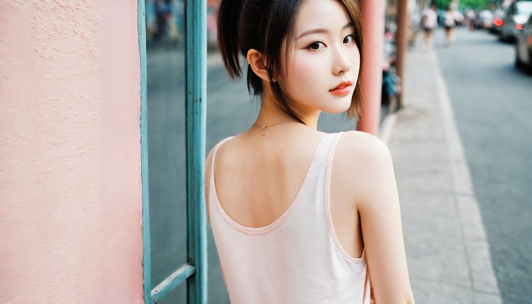 Tags: 21872187, SDXL
{"3": {"inputs": {"seed": 795774643425126, "steps": 64, "cfg": 7.8, "sampler_name": "dpmpp_2m", "scheduler": "karras", "denoise": 1.0, "model": ["27", 0], "positive": ["6", 0], "negative": ["7", 0], "latent_image": ["5", 0]}, "class_type": "KSampler"}, "4": {"inputs": {"ckpt_name": "leosamsHelloworldSDXL_helloworldSDXL32DPO.safetensors"}, "class_type": "CheckpointLoaderSimple"}, "5": {"inputs": {"width": 1344, "height": 768, "batch_size": 1}, "class_type": "EmptyLatentImage"}, "6": {"inputs": {"text": "27 year old girl, (chinese:1.09), (beautiful eyes:1.02), (sexy lips:1.14), (detailed face:1.11), (cute:0.97), (temptress:1.02), (pale skin:0.96), (eyelashes:1.04), (seductive pose:0.98), (slim:1.14), (double eyelids:1.13), (blush:1.14), (idol:1.13), (perky ass:1.07), (exposed ass:1.01), (looking back:0.96), (sexy ass:1.03), (thigh gap:1.14), (white tanktop:1.03), busy street, (candid cinema:1.00), (RAW:1.02), (detailed skin:1.05), (textured skin:1.01), (natural looking skin:1.09), (portra:1.07), (skin fuzz:1.05), (soft lighting:1.08), (film:1.00)", "clip": ["27", 1]}, "class_type": "CLIPTextEncode"}, "7": {"inputs": {"text": "(bad hands:1.06), (open mouth:1.06), (worst quality:1.08), (watermark:1.08), (low resolution:1.12), (twisted:1.14), (distorted:1.13)", "clip": ["27", 1]}, "class_type": "CLIPTextEncode"}, "8": {"inputs": {"samples": ["3", 0], "vae": ["4", 2]}, "class_type": "VAEDecode"}, "25": {"inputs": {"lora_name": "nudify_xl.safetensors", "strength_model": 0.27, "strength_clip": 0.12, "model": ["4", 0], "clip": ["4", 1]}, "class_type": "LoraLoader"}, "26": {"inputs": {"lora_name": "shirtlift_SDXL_v2.safetensors", "strength_model": 0.0, "strength_clip": 0.01, "model": ["25", 0], "clip": ["25", 1]}, "class_type": "LoraLoader"}, "27": {"inputs": {"lora_name": "PerfectEyesXL.safetensors", "strength_model": 0.18, "strength_clip": 0.11, "model": ["26", 0], "clip": ["26", 1]}, "class_type": "LoraLoader"}, "30": {"inputs": {"model_name": "4x_NMKD-Superscale-SP_178000_G.pth"}, "class_type": "UpscaleModelLoader"}, "31": {"inputs": {"upscale_model": ["30", 0], "image": ["8", 0]}, "class_type": "ImageUpscaleWithModel"}, "32": {"inputs": {"upscale_method": "lanczos", "scale_by": 0.5, "image": ["31", 0]}, "class_type": "ImageScaleBy"}, "33": {"inputs": {"pixels": ["32", 0], "vae": ["4", 2]}, "class_type": "VAEEncode"}, "34": {"inputs": {"seed": 795774643425126, "steps": 64, "cfg": 7.8, "sampler_name": "dpmpp_2m", "scheduler": "karras", "denoise": 0.3, "model": ["27", 0], "positive": ["6", 0], "negative": ["7", 0], "latent_image": ["33", 0]}, "class_type": "KSampler"}, "36": {"inputs": {"samples": ["34", 0], "vae": ["4", 2]}, "class_type": "VAEDecode"}, "39": {"inputs": {"filename_prefix": "comfyapi-1708065760478", "images": ["36", 0]}, "class_type": "SaveImage"}}