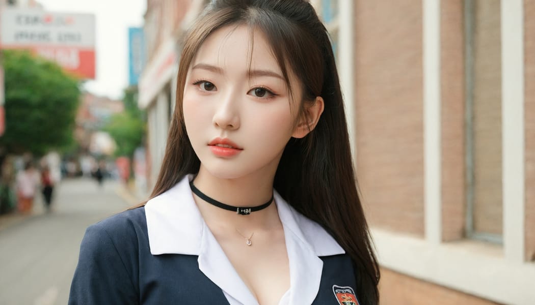 Tags: 21872187, SDXL
{"3": {"inputs": {"seed": 444907119248973, "steps": 64, "cfg": 5.11, "sampler_name": "dpmpp_2m", "scheduler": "karras", "denoise": 1.0, "model": ["27", 0], "positive": ["6", 0], "negative": ["7", 0], "latent_image": ["5", 0]}, "class_type": "KSampler"}, "4": {"inputs": {"ckpt_name": "leosamsHelloworldSDXL_helloworldSDXL32DPO.safetensors"}, "class_type": "CheckpointLoaderSimple"}, "5": {"inputs": {"width": 1344, "height": 768, "batch_size": 1}, "class_type": "EmptyLatentImage"}, "6": {"inputs": {"text": "18 year old girl, (korean:1.02), (blush:0.98), (pale skin:1.11), (temptress:1.04), (eyelashes:1.13), (detailed face:1.04), (sexy lips:1.08), (cute:1.05), (idol:1.06), (beautiful eyes:1.06), (seductive facial expression:1.03), (seductive pose:1.09), (in a seductive pose:0.95), (large perky breasts:0.99), (cleavage:1.14), (thigh gap:1.03), (school uniform:1.04), choker, busy street, (film:1.07), (skin fuzz:1.04), (textured skin:1.01), (candid cinema:1.08), (soft lighting:1.05), (detailed skin:1.01), (natural looking skin:1.09), (portra:1.06), (RAW:1.01)", "clip": ["27", 1]}, "class_type": "CLIPTextEncode"}, "7": {"inputs": {"text": "(watermark:1.08), (worst quality:1.09), (distorted:1.13), (bad hands:1.12), (twisted:1.12), (open mouth:1.05), (low resolution:1.14)", "clip": ["27", 1]}, "class_type": "CLIPTextEncode"}, "8": {"inputs": {"samples": ["3", 0], "vae": ["4", 2]}, "class_type": "VAEDecode"}, "25": {"inputs": {"lora_name": "nudify_xl.safetensors", "strength_model": 0.27, "strength_clip": 0.08, "model": ["4", 0], "clip": ["4", 1]}, "class_type": "LoraLoader"}, "26": {"inputs": {"lora_name": "shirtlift_SDXL_v2.safetensors", "strength_model": 0.09, "strength_clip": 0.01, "model": ["25", 0], "clip": ["25", 1]}, "class_type": "LoraLoader"}, "27": {"inputs": {"lora_name": "PerfectEyesXL.safetensors", "strength_model": 0.1, "strength_clip": 0.08, "model": ["26", 0], "clip": ["26", 1]}, "class_type": "LoraLoader"}, "30": {"inputs": {"model_name": "4x_NMKD-Superscale-SP_178000_G.pth"}, "class_type": "UpscaleModelLoader"}, "31": {"inputs": {"upscale_model": ["30", 0], "image": ["8", 0]}, "class_type": "ImageUpscaleWithModel"}, "32": {"inputs": {"upscale_method": "lanczos", "scale_by": 0.5, "image": ["31", 0]}, "class_type": "ImageScaleBy"}, "33": {"inputs": {"pixels": ["32", 0], "vae": ["4", 2]}, "class_type": "VAEEncode"}, "34": {"inputs": {"seed": 444907119248973, "steps": 64, "cfg": 5.11, "sampler_name": "dpmpp_2m", "scheduler": "karras", "denoise": 0.3, "model": ["27", 0], "positive": ["6", 0], "negative": ["7", 0], "latent_image": ["33", 0]}, "class_type": "KSampler"}, "36": {"inputs": {"samples": ["34", 0], "vae": ["4", 2]}, "class_type": "VAEDecode"}, "39": {"inputs": {"filename_prefix": "comfyapi-1707526568478", "images": ["36", 0]}, "class_type": "SaveImage"}}