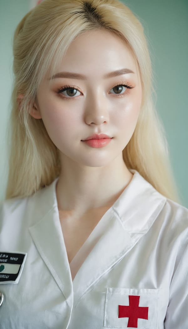 Tags: 21872187, SDXL
{"3": {"inputs": {"seed": 502233742342667, "steps": 32, "cfg": 5.04, "sampler_name": "dpmpp_2m", "scheduler": "karras", "denoise": 1.0, "model": ["27", 0], "positive": ["6", 0], "negative": ["7", 0], "latent_image": ["5", 0]}, "class_type": "KSampler"}, "4": {"inputs": {"ckpt_name": "juggernautxl.safetensors"}, "class_type": "CheckpointLoaderSimple"}, "5": {"inputs": {"width": 768, "height": 1344, "batch_size": 1}, "class_type": "EmptyLatentImage"}, "6": {"inputs": {"text": "23 year old girl, (irish:1.08), (korean:1.03), (eyelashes:0.95), (seductive facial expression:0.95), (pale skin:1.14), (detailed face:1.00), (blush:0.95), (idol:1.07), (temptress:1.12), (double eyelids:1.14), (cute:1.11), (sexy lips:1.13), (seductive pose:1.00), (beautiful eyes:0.95), (slim:1.07), (on all fours:1.04), (spreading ass cheeks:1.14), (from behind:0.98), (backboob:1.12), (nurse in uniform:1.14) working in a hospital ward, (candid cinema:1.03), (soft lighting:1.02), (film:1.03), (RAW:1.09), (skin fuzz:1.07), (portra:1.08), (natural looking skin:1.08), (detailed skin:1.00), (textured skin:1.01)", "clip": ["27", 1]}, "class_type": "CLIPTextEncode"}, "7": {"inputs": {"text": "(low resolution:1.06), (distorted:1.09), (watermark:1.05), (open mouth:1.14), (bad hands:1.12), (twisted:1.07), (worst quality:1.12)", "clip": ["27", 1]}, "class_type": "CLIPTextEncode"}, "8": {"inputs": {"samples": ["3", 0], "vae": ["4", 2]}, "class_type": "VAEDecode"}, "25": {"inputs": {"lora_name": "nudify_xl.safetensors", "strength_model": 0.13, "strength_clip": 0.09, "model": ["4", 0], "clip": ["4", 1]}, "class_type": "LoraLoader"}, "26": {"inputs": {"lora_name": "shirtlift_SDXL_v2.safetensors", "strength_model": 0.08, "strength_clip": 0.17, "model": ["25", 0], "clip": ["25", 1]}, "class_type": "LoraLoader"}, "27": {"inputs": {"lora_name": "PerfectEyesXL.safetensors", "strength_model": 0.12, "strength_clip": 0.11, "model": ["26", 0], "clip": ["26", 1]}, "class_type": "LoraLoader"}, "30": {"inputs": {"model_name": "4x_NMKD-Superscale-SP_178000_G.pth"}, "class_type": "UpscaleModelLoader"}, "31": {"inputs": {"upscale_model": ["30", 0], "image": ["8", 0]}, "class_type": "ImageUpscaleWithModel"}, "32": {"inputs": {"upscale_method": "lanczos", "scale_by": 0.5, "image": ["31", 0]}, "class_type": "ImageScaleBy"}, "33": {"inputs": {"pixels": ["32", 0], "vae": ["4", 2]}, "class_type": "VAEEncode"}, "34": {"inputs": {"seed": 502233742342667, "steps": 32, "cfg": 5.04, "sampler_name": "dpmpp_2m", "scheduler": "karras", "denoise": 0.3, "model": ["27", 0], "positive": ["6", 0], "negative": ["7", 0], "latent_image": ["33", 0]}, "class_type": "KSampler"}, "36": {"inputs": {"samples": ["34", 0], "vae": ["4", 2]}, "class_type": "VAEDecode"}, "39": {"inputs": {"filename_prefix": "comfyapi-1714900102872", "images": ["36", 0]}, "class_type": "SaveImage"}}