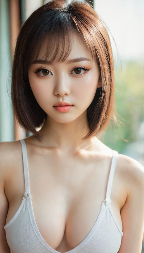 Tags: 21872187, SDXL
{"3": {"inputs": {"seed": 172481555166886, "steps": 32, "cfg": 6.02, "sampler_name": "dpmpp_2m", "scheduler": "karras", "denoise": 1.0, "model": ["27", 0], "positive": ["6", 0], "negative": ["7", 0], "latent_image": ["5", 0]}, "class_type": "KSampler"}, "4": {"inputs": {"ckpt_name": "juggernautxl.safetensors"}, "class_type": "CheckpointLoaderSimple"}, "5": {"inputs": {"width": 768, "height": 1344, "batch_size": 1}, "class_type": "EmptyLatentImage"}, "6": {"inputs": {"text": "24 year old girl, (ukrainian:1.01), (taiwanese:1.09), (japanese:0.99), (eyelashes:1.09), (beautiful eyes:1.02), (slim:1.11), (temptress:1.13), (sexy lips:1.08), (cute:0.96), (seductive pose:1.05), (pale skin:1.00), (blush:0.96), (detailed face:1.03), (idol:1.04), (double eyelids:1.12), (seductive facial expression:1.09), (in a seductive pose:1.13), (large perky breasts:0.95), (cleavage:1.08), (thigh gap:1.08), (white tanktop:1.08), busy street, (skin fuzz:1.08), (detailed skin:1.07), (portra:1.01), (candid cinema:1.00), (textured skin:1.08), (soft lighting:1.02), (natural looking skin:1.06), (film:1.04), (RAW:1.01)", "clip": ["27", 1]}, "class_type": "CLIPTextEncode"}, "7": {"inputs": {"text": "(bad hands:1.07), (twisted:1.13), (watermark:1.10), (low resolution:1.12), (worst quality:1.11), (open mouth:1.11), (distorted:1.10)", "clip": ["27", 1]}, "class_type": "CLIPTextEncode"}, "8": {"inputs": {"samples": ["3", 0], "vae": ["4", 2]}, "class_type": "VAEDecode"}, "25": {"inputs": {"lora_name": "nudify_xl.safetensors", "strength_model": 0.11, "strength_clip": 0.01, "model": ["4", 0], "clip": ["4", 1]}, "class_type": "LoraLoader"}, "26": {"inputs": {"lora_name": "shirtlift_SDXL_v2.safetensors", "strength_model": 0.0, "strength_clip": 0.1, "model": ["25", 0], "clip": ["25", 1]}, "class_type": "LoraLoader"}, "27": {"inputs": {"lora_name": "PerfectEyesXL.safetensors", "strength_model": 0.03, "strength_clip": 0.12, "model": ["26", 0], "clip": ["26", 1]}, "class_type": "LoraLoader"}, "30": {"inputs": {"model_name": "4x_NMKD-Superscale-SP_178000_G.pth"}, "class_type": "UpscaleModelLoader"}, "31": {"inputs": {"upscale_model": ["30", 0], "image": ["8", 0]}, "class_type": "ImageUpscaleWithModel"}, "32": {"inputs": {"upscale_method": "lanczos", "scale_by": 0.5, "image": ["31", 0]}, "class_type": "ImageScaleBy"}, "33": {"inputs": {"pixels": ["32", 0], "vae": ["4", 2]}, "class_type": "VAEEncode"}, "34": {"inputs": {"seed": 172481555166886, "steps": 32, "cfg": 6.02, "sampler_name": "dpmpp_2m", "scheduler": "karras", "denoise": 0.3, "model": ["27", 0], "positive": ["6", 0], "negative": ["7", 0], "latent_image": ["33", 0]}, "class_type": "KSampler"}, "36": {"inputs": {"samples": ["34", 0], "vae": ["4", 2]}, "class_type": "VAEDecode"}, "39": {"inputs": {"filename_prefix": "comfyapi-1730445699683", "images": ["36", 0]}, "class_type": "SaveImage"}}