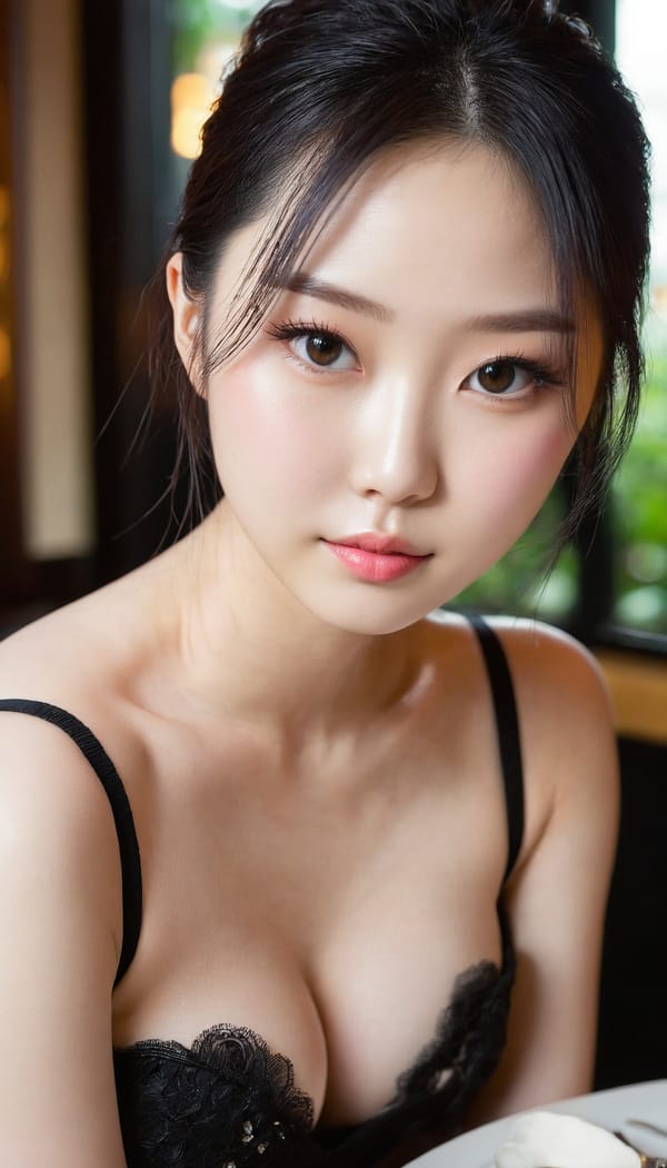 Tags: 21872187, SDXL
{"3": {"inputs": {"seed": 450214125368144, "steps": 32, "cfg": 5.85, "sampler_name": "dpmpp_2m", "scheduler": "karras", "denoise": 1.0, "model": ["27", 0], "positive": ["6", 0], "negative": ["7", 0], "latent_image": ["5", 0]}, "class_type": "KSampler"}, "4": {"inputs": {"ckpt_name": "juggernautxl.safetensors"}, "class_type": "CheckpointLoaderSimple"}, "5": {"inputs": {"width": 768, "height": 1344, "batch_size": 1}, "class_type": "EmptyLatentImage"}, "6": {"inputs": {"text": "22 year old girl, (chinese:0.97), (japanese:1.09), (sexy lips:1.10), (beautiful eyes:1.14), (slim:1.07), (detailed face:1.12), (double eyelids:0.99), (idol:1.07), (seductive facial expression:1.12), (blush:1.13), (eyelashes:1.07), (cute:1.02), (temptress:1.13), (pale skin:1.05), (seductive pose:1.13), (on all fours:1.11), (spreading ass cheeks:1.11), (from behind:1.12), (backboob:1.04), (wearing a little black dress:1.03) at a fine dining restaurant, (natural looking skin:1.08), (skin fuzz:1.09), (textured skin:1.01), (candid cinema:1.04), (portra:1.06), (RAW:1.09), (film:1.04), (detailed skin:1.06), (soft lighting:1.03)", "clip": ["27", 1]}, "class_type": "CLIPTextEncode"}, "7": {"inputs": {"text": "(distorted:1.13), (twisted:1.08), (open mouth:1.08), (low resolution:1.11), (worst quality:1.07), (bad hands:1.08), (watermark:1.06)", "clip": ["27", 1]}, "class_type": "CLIPTextEncode"}, "8": {"inputs": {"samples": ["3", 0], "vae": ["4", 2]}, "class_type": "VAEDecode"}, "25": {"inputs": {"lora_name": "nudify_xl.safetensors", "strength_model": 0.08, "strength_clip": 0.23, "model": ["4", 0], "clip": ["4", 1]}, "class_type": "LoraLoader"}, "26": {"inputs": {"lora_name": "shirtlift_SDXL_v2.safetensors", "strength_model": 0.16, "strength_clip": 0.12, "model": ["25", 0], "clip": ["25", 1]}, "class_type": "LoraLoader"}, "27": {"inputs": {"lora_name": "PerfectEyesXL.safetensors", "strength_model": 0.16, "strength_clip": 0.18, "model": ["26", 0], "clip": ["26", 1]}, "class_type": "LoraLoader"}, "30": {"inputs": {"model_name": "4x_NMKD-Superscale-SP_178000_G.pth"}, "class_type": "UpscaleModelLoader"}, "31": {"inputs": {"upscale_model": ["30", 0], "image": ["8", 0]}, "class_type": "ImageUpscaleWithModel"}, "32": {"inputs": {"upscale_method": "lanczos", "scale_by": 0.5, "image": ["31", 0]}, "class_type": "ImageScaleBy"}, "33": {"inputs": {"pixels": ["32", 0], "vae": ["4", 2]}, "class_type": "VAEEncode"}, "34": {"inputs": {"seed": 450214125368144, "steps": 32, "cfg": 5.85, "sampler_name": "dpmpp_2m", "scheduler": "karras", "denoise": 0.3, "model": ["27", 0], "positive": ["6", 0], "negative": ["7", 0], "latent_image": ["33", 0]}, "class_type": "KSampler"}, "36": {"inputs": {"samples": ["34", 0], "vae": ["4", 2]}, "class_type": "VAEDecode"}, "39": {"inputs": {"filename_prefix": "comfyapi-1714270663253", "images": ["36", 0]}, "class_type": "SaveImage"}}