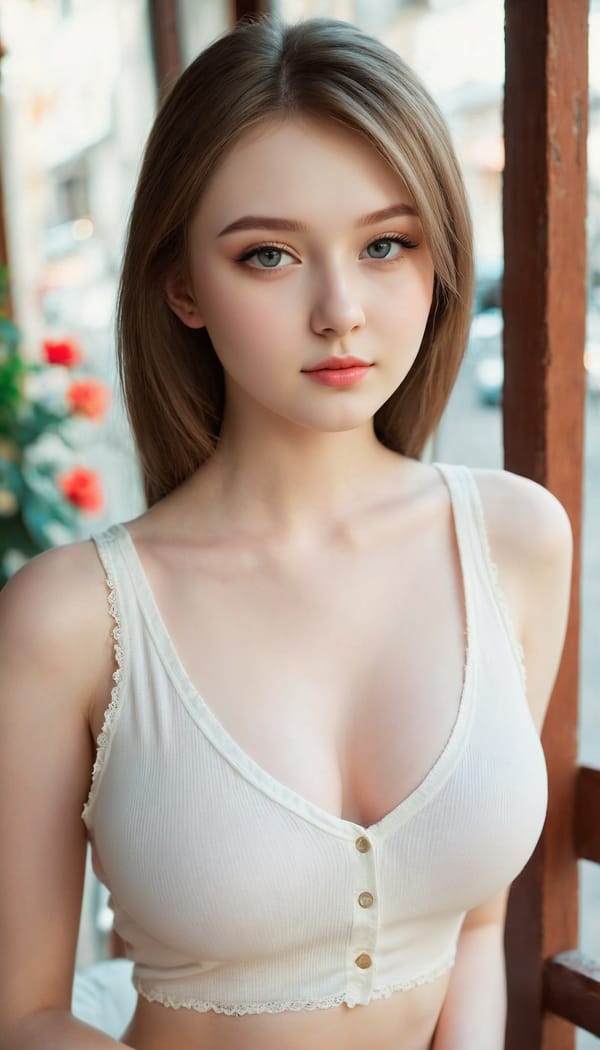 Tags: 21872187, SDXL
{"3": {"inputs": {"seed": 308498590056942, "steps": 64, "cfg": 7.44, "sampler_name": "dpmpp_2m", "scheduler": "karras", "denoise": 1.0, "model": ["27", 0], "positive": ["6", 0], "negative": ["7", 0], "latent_image": ["5", 0]}, "class_type": "KSampler"}, "4": {"inputs": {"ckpt_name": "juggernautXL_v8Rundiffusion.safetensors"}, "class_type": "CheckpointLoaderSimple"}, "5": {"inputs": {"width": 768, "height": 1344, "batch_size": 1}, "class_type": "EmptyLatentImage"}, "6": {"inputs": {"text": "18 year old girl, (ukrainian:1.09), (russian:1.04), (beautiful eyes:0.96), (double eyelids:1.09), (eyelashes:1.04), (pale skin:1.11), (idol:1.07), (sexy lips:1.13), (slim:0.99), (cute:1.00), (detailed face:1.09), (seductive pose:0.95), (blush:0.97), (in a seductive pose:1.08), (large perky breasts:1.02), (cleavage:1.04), (thigh gap:0.98), (white tanktop:1.07), busy street, (skin fuzz:1.04), (natural looking skin:1.01), (textured skin:1.09), (detailed skin:1.06), (film:1.00), (soft lighting:1.09), (RAW:1.03), (portra:1.02), (candid cinema:1.01)", "clip": ["27", 1]}, "class_type": "CLIPTextEncode"}, "7": {"inputs": {"text": "(watermark:1.06), (worst quality:1.07), (open mouth:1.14), (bad hands:1.12), (low resolution:1.11), (distorted:1.09), (twisted:1.06)", "clip": ["27", 1]}, "class_type": "CLIPTextEncode"}, "8": {"inputs": {"samples": ["3", 0], "vae": ["4", 2]}, "class_type": "VAEDecode"}, "25": {"inputs": {"lora_name": "nudify_xl.safetensors", "strength_model": 0.04, "strength_clip": 0.34, "model": ["4", 0], "clip": ["4", 1]}, "class_type": "LoraLoader"}, "26": {"inputs": {"lora_name": "shirtlift_SDXL_v2.safetensors", "strength_model": 0.08, "strength_clip": 0.06, "model": ["25", 0], "clip": ["25", 1]}, "class_type": "LoraLoader"}, "27": {"inputs": {"lora_name": "PerfectEyesXL.safetensors", "strength_model": 0.06, "strength_clip": 0.13, "model": ["26", 0], "clip": ["26", 1]}, "class_type": "LoraLoader"}, "30": {"inputs": {"model_name": "4x_NMKD-Superscale-SP_178000_G.pth"}, "class_type": "UpscaleModelLoader"}, "31": {"inputs": {"upscale_model": ["30", 0], "image": ["8", 0]}, "class_type": "ImageUpscaleWithModel"}, "32": {"inputs": {"upscale_method": "lanczos", "scale_by": 0.5, "image": ["31", 0]}, "class_type": "ImageScaleBy"}, "33": {"inputs": {"pixels": ["32", 0], "vae": ["4", 2]}, "class_type": "VAEEncode"}, "34": {"inputs": {"seed": 308498590056942, "steps": 64, "cfg": 7.44, "sampler_name": "dpmpp_2m", "scheduler": "karras", "denoise": 0.3, "model": ["27", 0], "positive": ["6", 0], "negative": ["7", 0], "latent_image": ["33", 0]}, "class_type": "KSampler"}, "36": {"inputs": {"samples": ["34", 0], "vae": ["4", 2]}, "class_type": "VAEDecode"}, "39": {"inputs": {"filename_prefix": "comfyapi-1706864575906", "images": ["36", 0]}, "class_type": "SaveImage"}}
