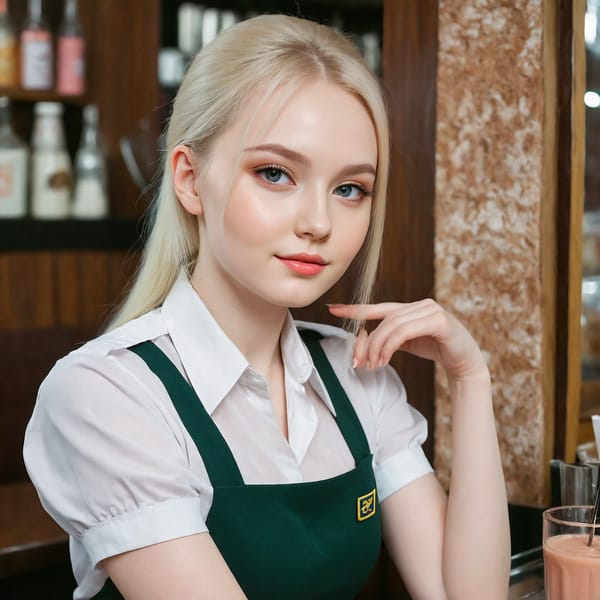 Tags: 21872187, SDXL
{"3": {"inputs": {"seed": 623938204317985, "steps": 32, "cfg": 6.58, "sampler_name": "dpmpp_2m", "scheduler": "karras", "denoise": 1.0, "model": ["27", 0], "positive": ["6", 0], "negative": ["7", 0], "latent_image": ["5", 0]}, "class_type": "KSampler"}, "4": {"inputs": {"ckpt_name": "juggernautXL_v8Rundiffusion.safetensors"}, "class_type": "CheckpointLoaderSimple"}, "5": {"inputs": {"width": 1024, "height": 1024, "batch_size": 1}, "class_type": "EmptyLatentImage"}, "6": {"inputs": {"text": "25 year old girl, (ukrainian:1.13), (pale skin:1.06), (double eyelids:0.99), (seductive facial expression:1.12), (beautiful eyes:1.13), (idol:1.12), (temptress:1.05), (detailed face:1.12), (eyelashes:0.99), (blush:1.00), (sexy lips:0.95), (slim:1.08), (seductive pose:1.05), (perky ass:1.10), (exposed ass:1.04), (looking back:1.02), (sexy ass:1.05), (thigh gap:1.13), (a waitress in uniform:1.05) working at a restaurant, (portra:1.08), (film:1.01), (textured skin:1.03), (skin fuzz:1.06), (RAW:1.00), (detailed skin:1.04), (natural looking skin:1.04), (candid cinema:1.06), (soft lighting:1.01)", "clip": ["27", 1]}, "class_type": "CLIPTextEncode"}, "7": {"inputs": {"text": "(distorted:1.08), (worst quality:1.11), (open mouth:1.08), (bad hands:1.05), (watermark:1.05), (twisted:1.07), (low resolution:1.12)", "clip": ["27", 1]}, "class_type": "CLIPTextEncode"}, "8": {"inputs": {"samples": ["3", 0], "vae": ["4", 2]}, "class_type": "VAEDecode"}, "25": {"inputs": {"lora_name": "nudify_xl.safetensors", "strength_model": 0.06, "strength_clip": 0.26, "model": ["4", 0], "clip": ["4", 1]}, "class_type": "LoraLoader"}, "26": {"inputs": {"lora_name": "shirtlift_SDXL_v2.safetensors", "strength_model": 0.09, "strength_clip": 0.06, "model": ["25", 0], "clip": ["25", 1]}, "class_type": "LoraLoader"}, "27": {"inputs": {"lora_name": "PerfectEyesXL.safetensors", "strength_model": 0.01, "strength_clip": 0.05, "model": ["26", 0], "clip": ["26", 1]}, "class_type": "LoraLoader"}, "30": {"inputs": {"model_name": "4x_NMKD-Superscale-SP_178000_G.pth"}, "class_type": "UpscaleModelLoader"}, "31": {"inputs": {"upscale_model": ["30", 0], "image": ["8", 0]}, "class_type": "ImageUpscaleWithModel"}, "32": {"inputs": {"upscale_method": "lanczos", "scale_by": 0.5, "image": ["31", 0]}, "class_type": "ImageScaleBy"}, "33": {"inputs": {"pixels": ["32", 0], "vae": ["4", 2]}, "class_type": "VAEEncode"}, "34": {"inputs": {"seed": 623938204317985, "steps": 32, "cfg": 6.58, "sampler_name": "dpmpp_2m", "scheduler": "karras", "denoise": 0.3, "model": ["27", 0], "positive": ["6", 0], "negative": ["7", 0], "latent_image": ["33", 0]}, "class_type": "KSampler"}, "36": {"inputs": {"samples": ["34", 0], "vae": ["4", 2]}, "class_type": "VAEDecode"}, "39": {"inputs": {"filename_prefix": "comfyapi-1707926912490", "images": ["36", 0]}, "class_type": "SaveImage"}}