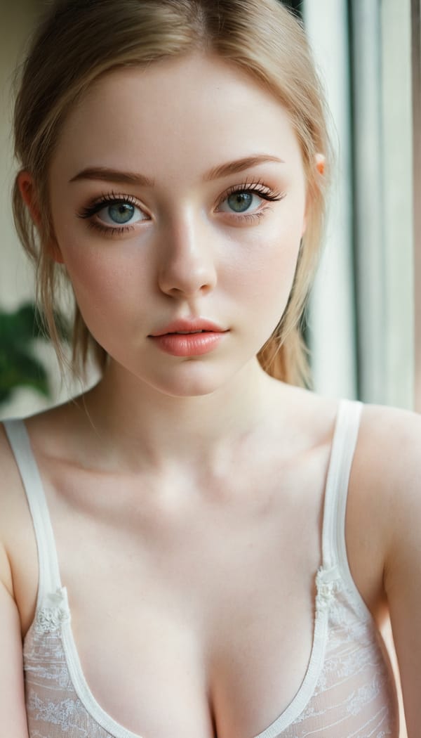 Tags: 21872187, SDXL
{"3": {"inputs": {"seed": 632488791926108, "steps": 64, "cfg": 6.16, "sampler_name": "dpmpp_2m", "scheduler": "karras", "denoise": 1.0, "model": ["27", 0], "positive": ["6", 0], "negative": ["7", 0], "latent_image": ["5", 0]}, "class_type": "KSampler"}, "4": {"inputs": {"ckpt_name": "juggernautxl.safetensors"}, "class_type": "CheckpointLoaderSimple"}, "5": {"inputs": {"width": 768, "height": 1344, "batch_size": 1}, "class_type": "EmptyLatentImage"}, "6": {"inputs": {"text": "21 year old girl, (irish:0.95), (idol:1.04), (double eyelids:1.10), (cute:0.98), (eyelashes:1.10), (blush:0.99), (sexy lips:1.02), (beautiful eyes:1.03), (pale skin:1.10), (temptress:1.00), (slim:1.06), (seductive facial expression:0.95), (detailed face:1.10), (seductive pose:1.13), (in a seductive pose:1.13), (large perky breasts:1.03), (cleavage:1.06), (thigh gap:1.03), (white tanktop:1.00), busy street, (candid cinema:1.07), (textured skin:1.01), (natural looking skin:1.07), (portra:1.09), (soft lighting:1.09), (detailed skin:1.01), (skin fuzz:1.03), (film:1.02), (RAW:1.00)", "clip": ["27", 1]}, "class_type": "CLIPTextEncode"}, "7": {"inputs": {"text": "(open mouth:1.14), (worst quality:1.05), (distorted:1.08), (low resolution:1.05), (bad hands:1.09), (twisted:1.08), (watermark:1.06)", "clip": ["27", 1]}, "class_type": "CLIPTextEncode"}, "8": {"inputs": {"samples": ["3", 0], "vae": ["4", 2]}, "class_type": "VAEDecode"}, "25": {"inputs": {"lora_name": "nudify_xl.safetensors", "strength_model": 0.03, "strength_clip": 0.28, "model": ["4", 0], "clip": ["4", 1]}, "class_type": "LoraLoader"}, "26": {"inputs": {"lora_name": "shirtlift_SDXL_v2.safetensors", "strength_model": 0.0, "strength_clip": 0.07, "model": ["25", 0], "clip": ["25", 1]}, "class_type": "LoraLoader"}, "27": {"inputs": {"lora_name": "PerfectEyesXL.safetensors", "strength_model": 0.13, "strength_clip": 0.11, "model": ["26", 0], "clip": ["26", 1]}, "class_type": "LoraLoader"}, "30": {"inputs": {"model_name": "4x_NMKD-Superscale-SP_178000_G.pth"}, "class_type": "UpscaleModelLoader"}, "31": {"inputs": {"upscale_model": ["30", 0], "image": ["8", 0]}, "class_type": "ImageUpscaleWithModel"}, "32": {"inputs": {"upscale_method": "lanczos", "scale_by": 0.5, "image": ["31", 0]}, "class_type": "ImageScaleBy"}, "33": {"inputs": {"pixels": ["32", 0], "vae": ["4", 2]}, "class_type": "VAEEncode"}, "34": {"inputs": {"seed": 632488791926108, "steps": 64, "cfg": 6.16, "sampler_name": "dpmpp_2m", "scheduler": "karras", "denoise": 0.3, "model": ["27", 0], "positive": ["6", 0], "negative": ["7", 0], "latent_image": ["33", 0]}, "class_type": "KSampler"}, "36": {"inputs": {"samples": ["34", 0], "vae": ["4", 2]}, "class_type": "VAEDecode"}, "39": {"inputs": {"filename_prefix": "comfyapi-1717201750848", "images": ["36", 0]}, "class_type": "SaveImage"}}