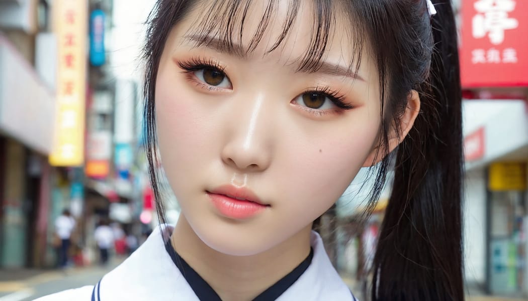 Tags: 21872187, SDXL
{"3": {"inputs": {"seed": 304150485697966, "steps": 64, "cfg": 7.6, "sampler_name": "dpmpp_2m", "scheduler": "karras", "denoise": 1.0, "model": ["27", 0], "positive": ["6", 0], "negative": ["7", 0], "latent_image": ["5", 0]}, "class_type": "KSampler"}, "4": {"inputs": {"ckpt_name": "juggernautxl.safetensors"}, "class_type": "CheckpointLoaderSimple"}, "5": {"inputs": {"width": 1344, "height": 768, "batch_size": 1}, "class_type": "EmptyLatentImage"}, "6": {"inputs": {"text": "21 year old girl, (korean:1.03), (chinese:0.99), (japanese:1.01), (taiwanese:1.01), (pale skin:1.12), (idol:0.99), (blush:0.96), (seductive facial expression:1.05), (sexy lips:0.99), (double eyelids:0.98), (temptress:1.13), (eyelashes:0.98), (detailed face:1.13), (cute:1.03), (beautiful eyes:1.11), (seductive pose:0.95), (slim:0.97), (on all fours:0.98), (spreading ass cheeks:0.99), (from behind:0.99), (backboob:1.07), (school uniform:0.99), choker, busy street, (skin fuzz:1.06), (candid cinema:1.09), (RAW:1.03), (film:1.05), (natural looking skin:1.04), (portra:1.06), (textured skin:1.05), (soft lighting:1.05), (detailed skin:1.07)", "clip": ["27", 1]}, "class_type": "CLIPTextEncode"}, "7": {"inputs": {"text": "(low resolution:1.14), (twisted:1.12), (watermark:1.11), (distorted:1.05), (bad hands:1.10), (open mouth:1.14), (worst quality:1.09)", "clip": ["27", 1]}, "class_type": "CLIPTextEncode"}, "8": {"inputs": {"samples": ["3", 0], "vae": ["4", 2]}, "class_type": "VAEDecode"}, "25": {"inputs": {"lora_name": "nudify_xl.safetensors", "strength_model": 0.23, "strength_clip": 0.38, "model": ["4", 0], "clip": ["4", 1]}, "class_type": "LoraLoader"}, "26": {"inputs": {"lora_name": "shirtlift_SDXL_v2.safetensors", "strength_model": 0.01, "strength_clip": 0.06, "model": ["25", 0], "clip": ["25", 1]}, "class_type": "LoraLoader"}, "27": {"inputs": {"lora_name": "PerfectEyesXL.safetensors", "strength_model": 0.19, "strength_clip": 0.17, "model": ["26", 0], "clip": ["26", 1]}, "class_type": "LoraLoader"}, "30": {"inputs": {"model_name": "4x_NMKD-Superscale-SP_178000_G.pth"}, "class_type": "UpscaleModelLoader"}, "31": {"inputs": {"upscale_model": ["30", 0], "image": ["8", 0]}, "class_type": "ImageUpscaleWithModel"}, "32": {"inputs": {"upscale_method": "lanczos", "scale_by": 0.5, "image": ["31", 0]}, "class_type": "ImageScaleBy"}, "33": {"inputs": {"pixels": ["32", 0], "vae": ["4", 2]}, "class_type": "VAEEncode"}, "34": {"inputs": {"seed": 304150485697966, "steps": 64, "cfg": 7.6, "sampler_name": "dpmpp_2m", "scheduler": "karras", "denoise": 0.3, "model": ["27", 0], "positive": ["6", 0], "negative": ["7", 0], "latent_image": ["33", 0]}, "class_type": "KSampler"}, "36": {"inputs": {"samples": ["34", 0], "vae": ["4", 2]}, "class_type": "VAEDecode"}, "39": {"inputs": {"filename_prefix": "comfyapi-1732969302965", "images": ["36", 0]}, "class_type": "SaveImage"}}