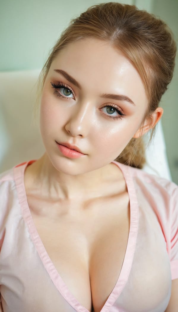 Tags: 21872187, SDXL
{"3": {"inputs": {"seed": 169128359367723, "steps": 32, "cfg": 6.93, "sampler_name": "dpmpp_2m", "scheduler": "karras", "denoise": 1.0, "model": ["27", 0], "positive": ["6", 0], "negative": ["7", 0], "latent_image": ["5", 0]}, "class_type": "KSampler"}, "4": {"inputs": {"ckpt_name": "juggernautxl.safetensors"}, "class_type": "CheckpointLoaderSimple"}, "5": {"inputs": {"width": 768, "height": 1344, "batch_size": 1}, "class_type": "EmptyLatentImage"}, "6": {"inputs": {"text": "23 year old girl, (irish:1.10), (russian:1.14), (beautiful eyes:1.02), (temptress:1.08), (seductive facial expression:1.07), (double eyelids:1.13), (eyelashes:1.06), (pale skin:1.00), (sexy lips:1.07), (blush:1.11), (slim:1.07), (detailed face:1.07), (idol:1.14), (cute:1.09), (in a seductive pose:1.11), (large perky breasts:1.11), (cleavage:1.05), (thigh gap:0.99), (nurse in uniform:1.14) working in a hospital ward, (natural looking skin:1.04), (RAW:1.07), (textured skin:1.08), (candid cinema:1.02), (detailed skin:1.09), (soft lighting:1.08), (portra:1.05), (skin fuzz:1.09), (film:1.07)", "clip": ["27", 1]}, "class_type": "CLIPTextEncode"}, "7": {"inputs": {"text": "(worst quality:1.12), (low resolution:1.08), (distorted:1.07), (watermark:1.14), (twisted:1.08), (bad hands:1.08), (open mouth:1.08)", "clip": ["27", 1]}, "class_type": "CLIPTextEncode"}, "8": {"inputs": {"samples": ["3", 0], "vae": ["4", 2]}, "class_type": "VAEDecode"}, "25": {"inputs": {"lora_name": "nudify_xl.safetensors", "strength_model": 0.16, "strength_clip": 0.08, "model": ["4", 0], "clip": ["4", 1]}, "class_type": "LoraLoader"}, "26": {"inputs": {"lora_name": "shirtlift_SDXL_v2.safetensors", "strength_model": 0.12, "strength_clip": 0.17, "model": ["25", 0], "clip": ["25", 1]}, "class_type": "LoraLoader"}, "27": {"inputs": {"lora_name": "PerfectEyesXL.safetensors", "strength_model": 0.13, "strength_clip": 0.19, "model": ["26", 0], "clip": ["26", 1]}, "class_type": "LoraLoader"}, "30": {"inputs": {"model_name": "4x_NMKD-Superscale-SP_178000_G.pth"}, "class_type": "UpscaleModelLoader"}, "31": {"inputs": {"upscale_model": ["30", 0], "image": ["8", 0]}, "class_type": "ImageUpscaleWithModel"}, "32": {"inputs": {"upscale_method": "lanczos", "scale_by": 0.5, "image": ["31", 0]}, "class_type": "ImageScaleBy"}, "33": {"inputs": {"pixels": ["32", 0], "vae": ["4", 2]}, "class_type": "VAEEncode"}, "34": {"inputs": {"seed": 169128359367723, "steps": 32, "cfg": 6.93, "sampler_name": "dpmpp_2m", "scheduler": "karras", "denoise": 0.3, "model": ["27", 0], "positive": ["6", 0], "negative": ["7", 0], "latent_image": ["33", 0]}, "class_type": "KSampler"}, "36": {"inputs": {"samples": ["34", 0], "vae": ["4", 2]}, "class_type": "VAEDecode"}, "39": {"inputs": {"filename_prefix": "comfyapi-1716433373223", "images": ["36", 0]}, "class_type": "SaveImage"}}