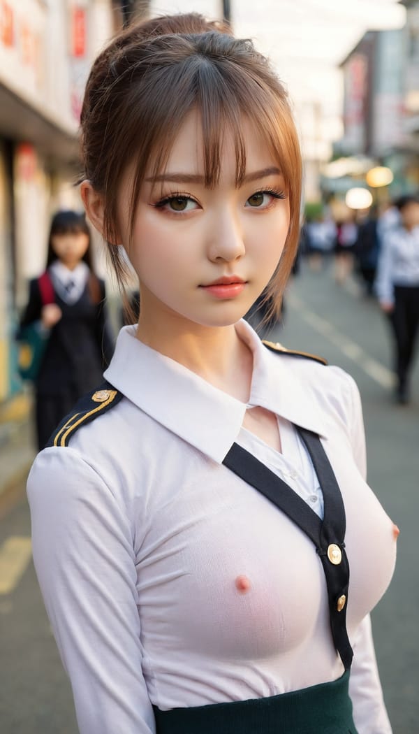 Tags: 21872187, SDXL
{"3": {"inputs": {"seed": 363782200260917, "steps": 32, "cfg": 7.46, "sampler_name": "dpmpp_2m", "scheduler": "karras", "denoise": 1.0, "model": ["27", 0], "positive": ["6", 0], "negative": ["7", 0], "latent_image": ["5", 0]}, "class_type": "KSampler"}, "4": {"inputs": {"ckpt_name": "juggernautxl.safetensors"}, "class_type": "CheckpointLoaderSimple"}, "5": {"inputs": {"width": 768, "height": 1344, "batch_size": 1}, "class_type": "EmptyLatentImage"}, "6": {"inputs": {"text": "20 year old girl, (irish:1.07), (japanese:1.03), (ukrainian:1.04), (seductive facial expression:1.01), (detailed face:0.98), (eyelashes:1.00), (slim:0.95), (idol:1.07), (double eyelids:1.06), (seductive pose:1.08), (beautiful eyes:1.07), (sexy lips:0.96), (blush:1.00), (pale skin:1.06), (cute:1.10), (temptress:1.12), (in a seductive pose:1.01), (large perky breasts:1.10), (cleavage:1.07), (thigh gap:1.06), (school uniform:1.13), choker, busy street, (RAW:1.01), (textured skin:1.04), (portra:1.01), (natural looking skin:1.08), (film:1.08), (soft lighting:1.06), (skin fuzz:1.01), (detailed skin:1.06), (candid cinema:1.02)", "clip": ["27", 1]}, "class_type": "CLIPTextEncode"}, "7": {"inputs": {"text": "(watermark:1.12), (worst quality:1.13), (bad hands:1.13), (open mouth:1.05), (distorted:1.11), (twisted:1.09), (low resolution:1.09)", "clip": ["27", 1]}, "class_type": "CLIPTextEncode"}, "8": {"inputs": {"samples": ["3", 0], "vae": ["4", 2]}, "class_type": "VAEDecode"}, "25": {"inputs": {"lora_name": "nudify_xl.safetensors", "strength_model": 0.03, "strength_clip": 0.32, "model": ["4", 0], "clip": ["4", 1]}, "class_type": "LoraLoader"}, "26": {"inputs": {"lora_name": "shirtlift_SDXL_v2.safetensors", "strength_model": 0.15, "strength_clip": 0.05, "model": ["25", 0], "clip": ["25", 1]}, "class_type": "LoraLoader"}, "27": {"inputs": {"lora_name": "PerfectEyesXL.safetensors", "strength_model": 0.15, "strength_clip": 0.11, "model": ["26", 0], "clip": ["26", 1]}, "class_type": "LoraLoader"}, "30": {"inputs": {"model_name": "4x_NMKD-Superscale-SP_178000_G.pth"}, "class_type": "UpscaleModelLoader"}, "31": {"inputs": {"upscale_model": ["30", 0], "image": ["8", 0]}, "class_type": "ImageUpscaleWithModel"}, "32": {"inputs": {"upscale_method": "lanczos", "scale_by": 0.5, "image": ["31", 0]}, "class_type": "ImageScaleBy"}, "33": {"inputs": {"pixels": ["32", 0], "vae": ["4", 2]}, "class_type": "VAEEncode"}, "34": {"inputs": {"seed": 363782200260917, "steps": 32, "cfg": 7.46, "sampler_name": "dpmpp_2m", "scheduler": "karras", "denoise": 0.3, "model": ["27", 0], "positive": ["6", 0], "negative": ["7", 0], "latent_image": ["33", 0]}, "class_type": "KSampler"}, "36": {"inputs": {"samples": ["34", 0], "vae": ["4", 2]}, "class_type": "VAEDecode"}, "39": {"inputs": {"filename_prefix": "comfyapi-1713809548996", "images": ["36", 0]}, "class_type": "SaveImage"}}