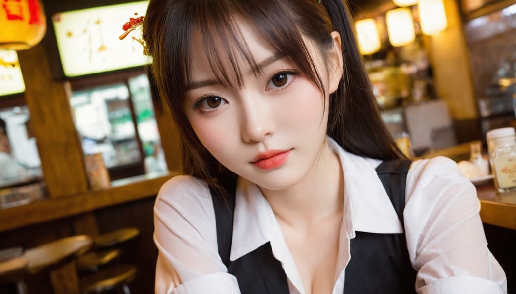 Tags: 21872187, SDXL
{"3": {"inputs": {"seed": 421570224292726, "steps": 32, "cfg": 5.06, "sampler_name": "dpmpp_2m", "scheduler": "karras", "denoise": 1.0, "model": ["27", 0], "positive": ["6", 0], "negative": ["7", 0], "latent_image": ["5", 0]}, "class_type": "KSampler"}, "4": {"inputs": {"ckpt_name": "helloworldxl.safetensors"}, "class_type": "CheckpointLoaderSimple"}, "5": {"inputs": {"width": 1344, "height": 768, "batch_size": 1}, "class_type": "EmptyLatentImage"}, "6": {"inputs": {"text": "23 year old girl, (chinese:1.02), (japanese:1.10), (irish:1.03), (seductive pose:0.98), (idol:1.08), (temptress:1.02), (beautiful eyes:1.12), (pale skin:1.01), (cute:1.07), (seductive facial expression:1.06), (sexy lips:0.98), (double eyelids:1.02), (slim:1.07), (detailed face:1.04), (blush:0.95), (in a seductive pose:1.11), (large perky breasts:0.97), (cleavage:1.04), (thigh gap:1.02), (a waitress in uniform:0.96) working at a restaurant, (RAW:1.02), (detailed skin:1.06), (film:1.08), (soft lighting:1.02), (natural looking skin:1.06), (candid cinema:1.04), (skin fuzz:1.08), (textured skin:1.01)", "clip": ["27", 1]}, "class_type": "CLIPTextEncode"}, "7": {"inputs": {"text": "(twisted:1.11), (worst quality:1.05), (open mouth:1.09), (bad hands:1.12), (watermark:1.07), (distorted:1.05), (low resolution:1.05)", "clip": ["27", 1]}, "class_type": "CLIPTextEncode"}, "8": {"inputs": {"samples": ["3", 0], "vae": ["4", 2]}, "class_type": "VAEDecode"}, "25": {"inputs": {"lora_name": "nudify_xl.safetensors", "strength_model": 0.31, "strength_clip": 0.23, "model": ["4", 0], "clip": ["4", 1]}, "class_type": "LoraLoader"}, "26": {"inputs": {"lora_name": "shirtlift_SDXL_v2.safetensors", "strength_model": 0.07, "strength_clip": 0.18, "model": ["25", 0], "clip": ["25", 1]}, "class_type": "LoraLoader"}, "27": {"inputs": {"lora_name": "PerfectEyesXL.safetensors", "strength_model": 0.06, "strength_clip": 0.06, "model": ["26", 0], "clip": ["26", 1]}, "class_type": "LoraLoader"}, "30": {"inputs": {"model_name": "4x_NMKD-Superscale-SP_178000_G.pth"}, "class_type": "UpscaleModelLoader"}, "31": {"inputs": {"upscale_model": ["30", 0], "image": ["8", 0]}, "class_type": "ImageUpscaleWithModel"}, "32": {"inputs": {"upscale_method": "lanczos", "scale_by": 0.5, "image": ["31", 0]}, "class_type": "ImageScaleBy"}, "33": {"inputs": {"pixels": ["32", 0], "vae": ["4", 2]}, "class_type": "VAEEncode"}, "34": {"inputs": {"seed": 421570224292726, "steps": 32, "cfg": 5.06, "sampler_name": "dpmpp_2m", "scheduler": "karras", "denoise": 0.3, "model": ["27", 0], "positive": ["6", 0], "negative": ["7", 0], "latent_image": ["33", 0]}, "class_type": "KSampler"}, "36": {"inputs": {"samples": ["34", 0], "vae": ["4", 2]}, "class_type": "VAEDecode"}, "39": {"inputs": {"filename_prefix": "comfyapi-1724434542850", "images": ["36", 0]}, "class_type": "SaveImage"}}