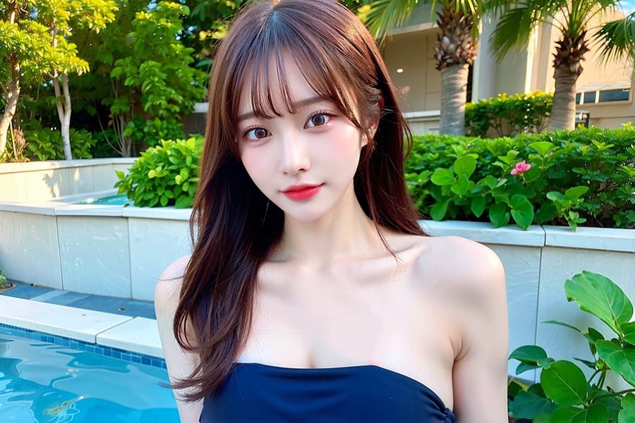 Tags: 21872187
<lora:mix4:0.33>, <lora:JapaneseDollLikeness_v15:0.55>, (russian:0.98), (swimsuit:1.15), swimming pool, <lora:skirtlift-v4:0.86 <lora:Addams:0.29>, extremely detailed eyes, extremely detailed face, cute, sexy lips, seductive smile, double eyelids, eyelashes, pale skin, 4K, best quality, tall, (long slim legs:0.95), (thigh gap:1.06), (dramatic:0.94)
Negative prompt: sketches, paintings, black and white, (worst quality:2.23)
Steps: 32, Sampler: DPM++ 2M Karras, CFG scale: 6.29, Seed: 2869866925, Size: 768x512, Model hash: fc2511737a, Model: chilloutmix_NiPrunedFp32Fix, Seed resize from: -1x-1, Denoising strength: 0.4, Version: v1.2.1, Hires upscale: 2.0, Hires steps: 16, Hires upscaler: ESRGAN_4x