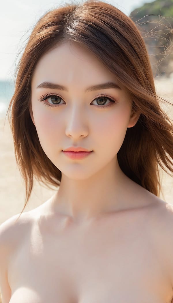 Tags: 21872187, SDXL
{"3": {"inputs": {"seed": 372394481059542, "steps": 32, "cfg": 5.89, "sampler_name": "dpmpp_2m", "scheduler": "karras", "denoise": 1.0, "model": ["27", 0], "positive": ["6", 0], "negative": ["7", 0], "latent_image": ["5", 0]}, "class_type": "KSampler"}, "4": {"inputs": {"ckpt_name": "juggernautXL_v8Rundiffusion.safetensors"}, "class_type": "CheckpointLoaderSimple"}, "5": {"inputs": {"width": 768, "height": 1344, "batch_size": 1}, "class_type": "EmptyLatentImage"}, "6": {"inputs": {"text": "19 year old girl, (cute:1.05), (eyelashes:1.14), (slim:1.04), (double eyelids:1.03), (sexy lips:1.07), (idol:1.08), (temptress:1.05), (detailed face:1.05), (blush:0.98), (beautiful eyes:1.02), (pale skin:1.06), (seductive pose:0.97), (in a seductive pose:0.97), (large perky breasts:0.98), (cleavage:1.09), (thigh gap:1.07), strolling (nude:1.05) at a beach, (skin fuzz:1.05), (natural looking skin:1.07), (portra:1.01), (detailed skin:1.05), (soft lighting:1.03), (film:1.06), (candid cinema:1.09), (textured skin:1.00), (RAW:1.03)", "clip": ["27", 1]}, "class_type": "CLIPTextEncode"}, "7": {"inputs": {"text": "(distorted:1.06), (watermark:1.10), (twisted:1.08), (bad hands:1.13), (open mouth:1.13), (worst quality:1.10), (low resolution:1.10)", "clip": ["27", 1]}, "class_type": "CLIPTextEncode"}, "8": {"inputs": {"samples": ["3", 0], "vae": ["4", 2]}, "class_type": "VAEDecode"}, "25": {"inputs": {"lora_name": "nudify_xl.safetensors", "strength_model": 0.02, "strength_clip": 0.25, "model": ["4", 0], "clip": ["4", 1]}, "class_type": "LoraLoader"}, "26": {"inputs": {"lora_name": "shirtlift_SDXL_v2.safetensors", "strength_model": 0.02, "strength_clip": 0.1, "model": ["25", 0], "clip": ["25", 1]}, "class_type": "LoraLoader"}, "27": {"inputs": {"lora_name": "PerfectEyesXL.safetensors", "strength_model": 0.14, "strength_clip": 0.13, "model": ["26", 0], "clip": ["26", 1]}, "class_type": "LoraLoader"}, "30": {"inputs": {"model_name": "4x_NMKD-Superscale-SP_178000_G.pth"}, "class_type": "UpscaleModelLoader"}, "31": {"inputs": {"upscale_model": ["30", 0], "image": ["8", 0]}, "class_type": "ImageUpscaleWithModel"}, "32": {"inputs": {"upscale_method": "lanczos", "scale_by": 0.5, "image": ["31", 0]}, "class_type": "ImageScaleBy"}, "33": {"inputs": {"pixels": ["32", 0], "vae": ["4", 2]}, "class_type": "VAEEncode"}, "34": {"inputs": {"seed": 372394481059542, "steps": 32, "cfg": 5.89, "sampler_name": "dpmpp_2m", "scheduler": "karras", "denoise": 0.3, "model": ["27", 0], "positive": ["6", 0], "negative": ["7", 0], "latent_image": ["33", 0]}, "class_type": "KSampler"}, "36": {"inputs": {"samples": ["34", 0], "vae": ["4", 2]}, "class_type": "VAEDecode"}, "39": {"inputs": {"filename_prefix": "comfyapi-1707628122763", "images": ["36", 0]}, "class_type": "SaveImage"}}