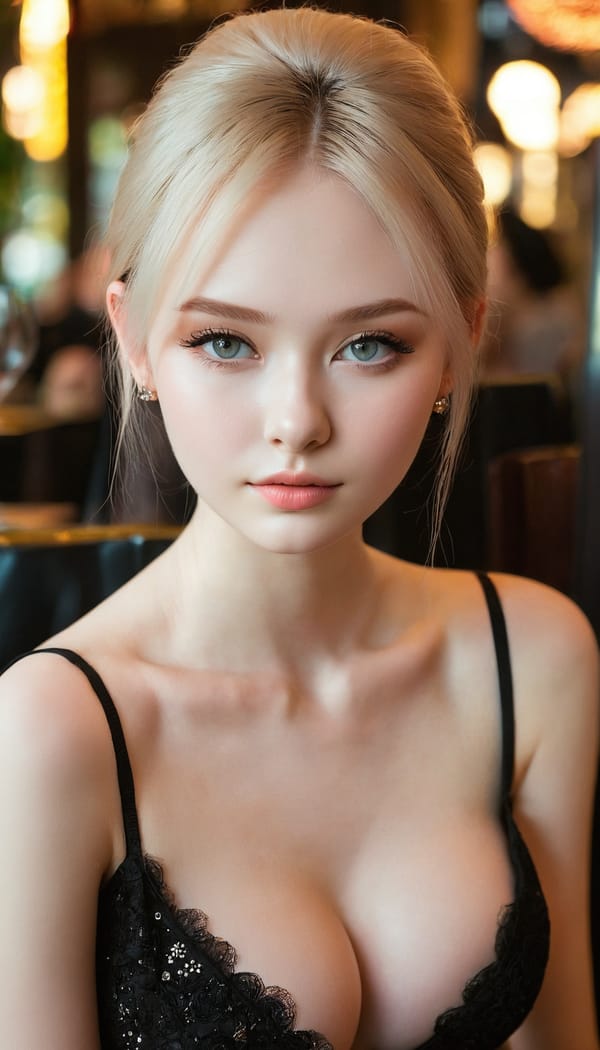 Tags: 21872187, SDXL
{"3": {"inputs": {"seed": 917243586531651, "steps": 64, "cfg": 7.52, "sampler_name": "dpmpp_2m", "scheduler": "karras", "denoise": 1.0, "model": ["27", 0], "positive": ["6", 0], "negative": ["7", 0], "latent_image": ["5", 0]}, "class_type": "KSampler"}, "4": {"inputs": {"ckpt_name": "juggernautxl.safetensors"}, "class_type": "CheckpointLoaderSimple"}, "5": {"inputs": {"width": 768, "height": 1344, "batch_size": 1}, "class_type": "EmptyLatentImage"}, "6": {"inputs": {"text": "18 year old girl, (russian:1.09), (detailed face:1.07), (blush:1.03), (cute:1.03), (temptress:1.07), (eyelashes:1.00), (beautiful eyes:1.04), (double eyelids:1.04), (idol:1.14), (seductive facial expression:0.97), (pale skin:1.01), (seductive pose:1.08), (slim:1.08), (sexy lips:0.96), (in a seductive pose:0.99), (large perky breasts:0.95), (cleavage:1.12), (thigh gap:1.00), (wearing a little black dress:1.03) at a fine dining restaurant, (textured skin:1.08), (RAW:1.05), (portra:1.06), (detailed skin:1.00), (film:1.01), (soft lighting:1.03), (skin fuzz:1.08), (candid cinema:1.08), (natural looking skin:1.06)", "clip": ["27", 1]}, "class_type": "CLIPTextEncode"}, "7": {"inputs": {"text": "(watermark:1.12), (distorted:1.09), (open mouth:1.05), (twisted:1.10), (low resolution:1.13), (worst quality:1.09), (bad hands:1.14)", "clip": ["27", 1]}, "class_type": "CLIPTextEncode"}, "8": {"inputs": {"samples": ["3", 0], "vae": ["4", 2]}, "class_type": "VAEDecode"}, "25": {"inputs": {"lora_name": "nudify_xl.safetensors", "strength_model": 0.27, "strength_clip": 0.03, "model": ["4", 0], "clip": ["4", 1]}, "class_type": "LoraLoader"}, "26": {"inputs": {"lora_name": "shirtlift_SDXL_v2.safetensors", "strength_model": 0.01, "strength_clip": 0.1, "model": ["25", 0], "clip": ["25", 1]}, "class_type": "LoraLoader"}, "27": {"inputs": {"lora_name": "PerfectEyesXL.safetensors", "strength_model": 0.04, "strength_clip": 0.17, "model": ["26", 0], "clip": ["26", 1]}, "class_type": "LoraLoader"}, "30": {"inputs": {"model_name": "4x_NMKD-Superscale-SP_178000_G.pth"}, "class_type": "UpscaleModelLoader"}, "31": {"inputs": {"upscale_model": ["30", 0], "image": ["8", 0]}, "class_type": "ImageUpscaleWithModel"}, "32": {"inputs": {"upscale_method": "lanczos", "scale_by": 0.5, "image": ["31", 0]}, "class_type": "ImageScaleBy"}, "33": {"inputs": {"pixels": ["32", 0], "vae": ["4", 2]}, "class_type": "VAEEncode"}, "34": {"inputs": {"seed": 917243586531651, "steps": 64, "cfg": 7.52, "sampler_name": "dpmpp_2m", "scheduler": "karras", "denoise": 0.3, "model": ["27", 0], "positive": ["6", 0], "negative": ["7", 0], "latent_image": ["33", 0]}, "class_type": "KSampler"}, "36": {"inputs": {"samples": ["34", 0], "vae": ["4", 2]}, "class_type": "VAEDecode"}, "39": {"inputs": {"filename_prefix": "comfyapi-1711628417832", "images": ["36", 0]}, "class_type": "SaveImage"}}