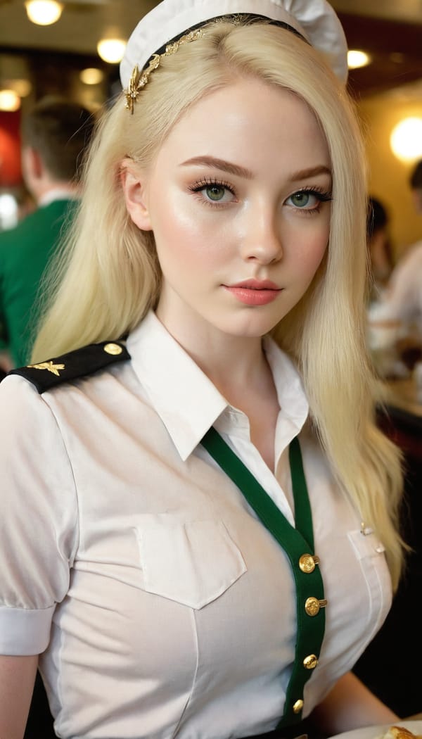 Tags: 21872187, SDXL
{"3": {"inputs": {"seed": 792179776407274, "steps": 32, "cfg": 7.03, "sampler_name": "dpmpp_2m", "scheduler": "karras", "denoise": 1.0, "model": ["27", 0], "positive": ["6", 0], "negative": ["7", 0], "latent_image": ["5", 0]}, "class_type": "KSampler"}, "4": {"inputs": {"ckpt_name": "juggernautxl.safetensors"}, "class_type": "CheckpointLoaderSimple"}, "5": {"inputs": {"width": 768, "height": 1344, "batch_size": 1}, "class_type": "EmptyLatentImage"}, "6": {"inputs": {"text": "27 year old girl, (irish:1.09), (pale skin:1.02), (sexy lips:1.10), (temptress:1.10), (seductive facial expression:1.11), (beautiful eyes:0.97), (idol:0.99), (eyelashes:1.09), (blush:1.07), (cute:0.99), (detailed face:0.96), (slim:1.06), (seductive pose:1.11), (perky ass:1.07), (exposed ass:1.11), (looking back:1.12), (sexy ass:1.02), (thigh gap:0.98), (a waitress in uniform:1.08) working at a restaurant, (film:1.09), (candid cinema:1.02), (detailed skin:1.07), (portra:1.03), (soft lighting:1.05), (RAW:1.00), (textured skin:1.04), (natural looking skin:1.08), (skin fuzz:1.03)", "clip": ["27", 1]}, "class_type": "CLIPTextEncode"}, "7": {"inputs": {"text": "(bad hands:1.12), (low resolution:1.06), (twisted:1.12), (watermark:1.10), (distorted:1.13), (worst quality:1.05), (open mouth:1.10)", "clip": ["27", 1]}, "class_type": "CLIPTextEncode"}, "8": {"inputs": {"samples": ["3", 0], "vae": ["4", 2]}, "class_type": "VAEDecode"}, "25": {"inputs": {"lora_name": "nudify_xl.safetensors", "strength_model": 0.15, "strength_clip": 0.16, "model": ["4", 0], "clip": ["4", 1]}, "class_type": "LoraLoader"}, "26": {"inputs": {"lora_name": "shirtlift_SDXL_v2.safetensors", "strength_model": 0.07, "strength_clip": 0.05, "model": ["25", 0], "clip": ["25", 1]}, "class_type": "LoraLoader"}, "27": {"inputs": {"lora_name": "PerfectEyesXL.safetensors", "strength_model": 0.16, "strength_clip": 0.1, "model": ["26", 0], "clip": ["26", 1]}, "class_type": "LoraLoader"}, "30": {"inputs": {"model_name": "4x_NMKD-Superscale-SP_178000_G.pth"}, "class_type": "UpscaleModelLoader"}, "31": {"inputs": {"upscale_model": ["30", 0], "image": ["8", 0]}, "class_type": "ImageUpscaleWithModel"}, "32": {"inputs": {"upscale_method": "lanczos", "scale_by": 0.5, "image": ["31", 0]}, "class_type": "ImageScaleBy"}, "33": {"inputs": {"pixels": ["32", 0], "vae": ["4", 2]}, "class_type": "VAEEncode"}, "34": {"inputs": {"seed": 792179776407274, "steps": 32, "cfg": 7.03, "sampler_name": "dpmpp_2m", "scheduler": "karras", "denoise": 0.3, "model": ["27", 0], "positive": ["6", 0], "negative": ["7", 0], "latent_image": ["33", 0]}, "class_type": "KSampler"}, "36": {"inputs": {"samples": ["34", 0], "vae": ["4", 2]}, "class_type": "VAEDecode"}, "39": {"inputs": {"filename_prefix": "comfyapi-1715944808707", "images": ["36", 0]}, "class_type": "SaveImage"}}